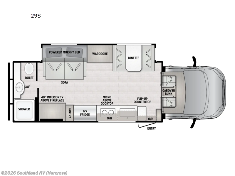 2026 East to West Bravado 29S - New Super C For Sale by Southland RV in Norcross, Georgia features Slideout