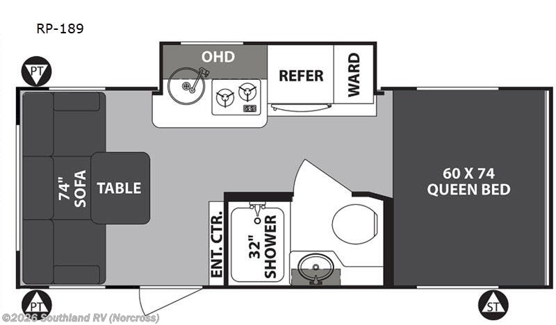 2020 Forest River R Pod RP-189 - Used Travel Trailer For Sale by Southland RV in Norcross, Georgia features Slideout