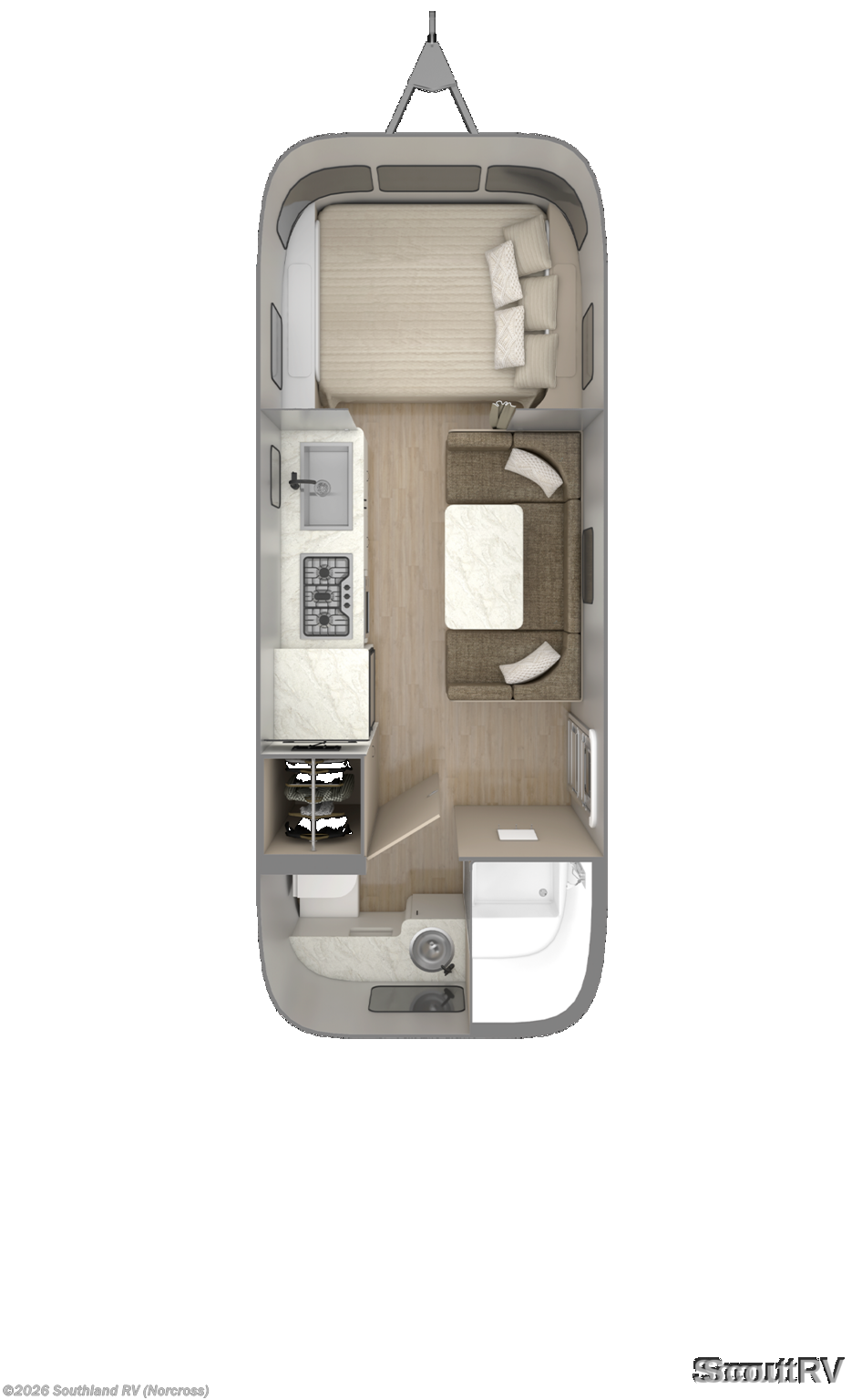 2026 Airstream Caravel 22FB - New Travel Trailer For Sale by Southland RV in Norcross, Georgia