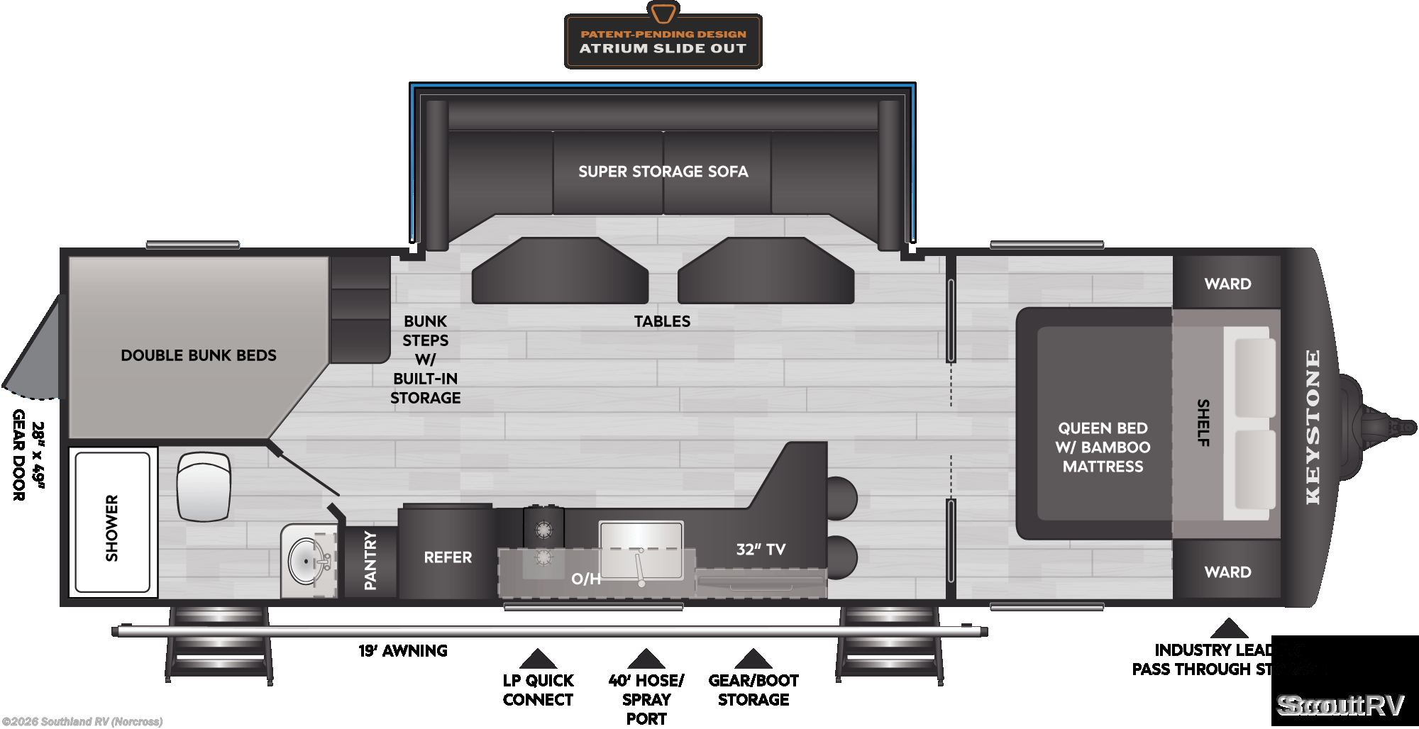 2026 Keystone Walkabout 26MAX - New Travel Trailer For Sale by Southland RV in Norcross, Georgia
