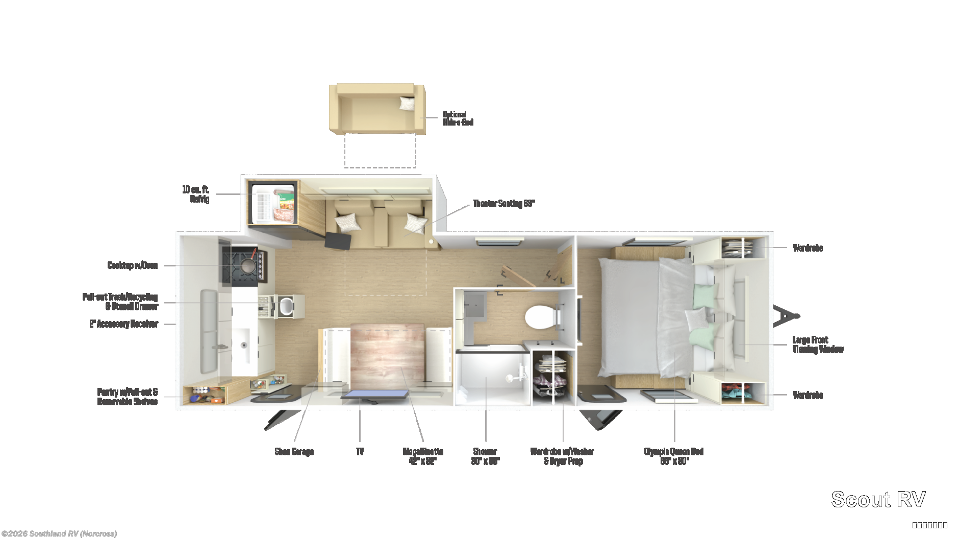 2026 Winnebago Thrive 24RKS - New Travel Trailer For Sale by Southland RV in Norcross, Georgia