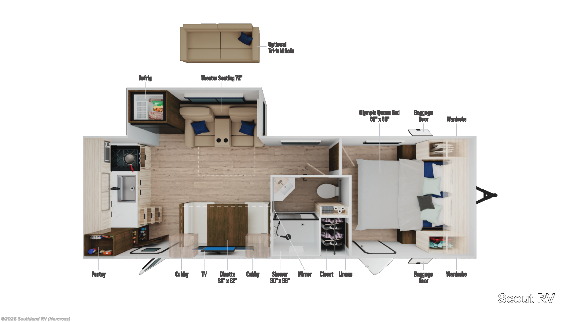 2026 Winnebago Access 25RK - New Travel Trailer For Sale by Southland RV in Norcross, Georgia
