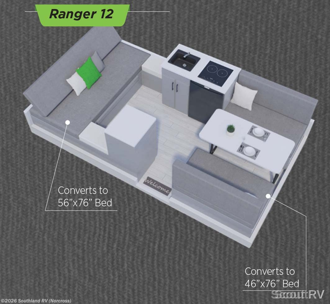 2027 Aliner Ranger 12 Sofa Bed - New Travel Trailer For Sale by Southland RV in Norcross, Georgia