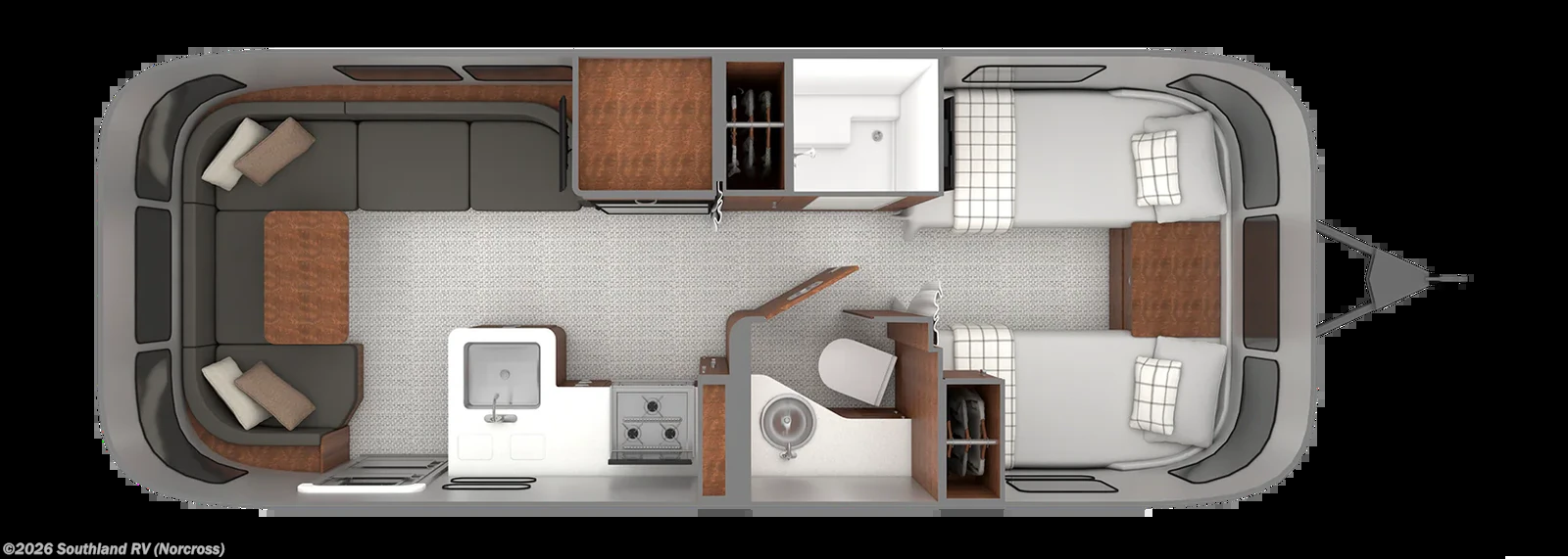 2027 Airstream Globetrotter 25FB Twin - New Travel Trailer For Sale by Southland RV in Norcross, Georgia