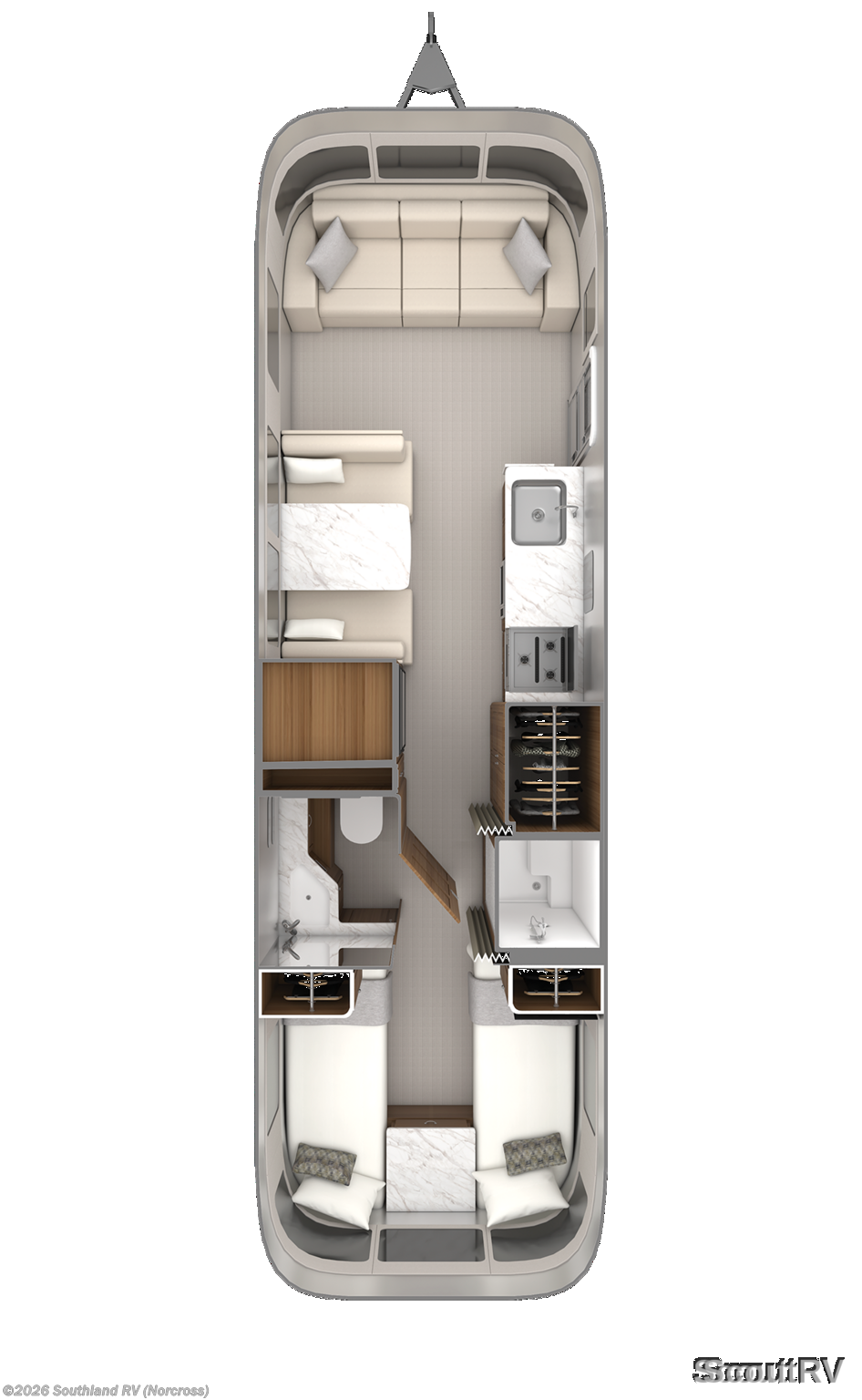 2027 Airstream Classic 33RB Twin - New Travel Trailer For Sale by Southland RV in Norcross, Georgia
