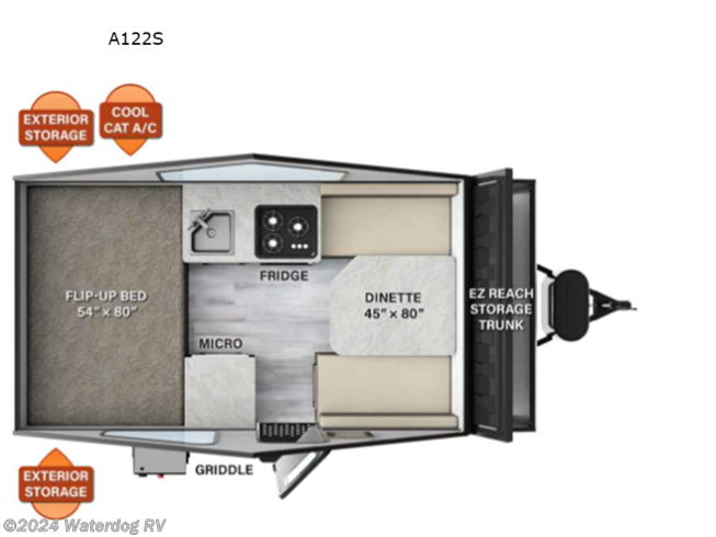 2023 Forest River Rockwood Hard Side Series A122S - New Popup For Sale by Waterdog RV in Dayton, Oregon