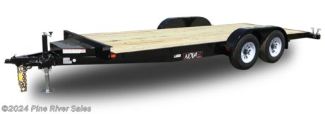 &lt;p&gt;&lt;span style=&quot;font-family: verdana, geneva, sans-serif; font-size: 14px;&quot;&gt;The Nova CT series is a low profile flatbed equipment trailer with a GVWR of 7000#. These trailers are high quality and long lasting. The CT comes in multiple sizes from 14&#39; to 22&#39; the width is consistent at 82&#39;&#39;. Payloads are dependent on size. The trailers come with the standard features below along with the available upgrading options.&lt;/span&gt;&lt;/p&gt;
&lt;p&gt;&lt;span style=&quot;font-family: verdana, geneva, sans-serif; font-size: 14px;&quot;&gt;&lt;strong&gt;&lt;span style=&quot;color: #222222;&quot;&gt;Standard Features&amp;nbsp; &amp;nbsp; &amp;nbsp; &amp;nbsp; &amp;nbsp; &amp;nbsp; &amp;nbsp; &amp;nbsp; &amp;nbsp;&amp;nbsp;&lt;/span&gt;&lt;/strong&gt;&lt;strong&gt;&lt;span style=&quot;color: #222222;&quot;&gt;&amp;nbsp;&lt;/span&gt;&lt;/strong&gt;**Pictures above are not specific to an individual trailer**&amp;nbsp;&lt;/span&gt;&lt;/p&gt;
&lt;ul&gt;
&lt;li&gt;&lt;span style=&quot;color: #222222; font-family: verdana, geneva, sans-serif; font-size: 14px;&quot;&gt;GVWR: 7000#&lt;/span&gt;&lt;/li&gt;
&lt;li&gt;&lt;span style=&quot;color: #222222; font-family: verdana, geneva, sans-serif; font-size: 14px;&quot;&gt;3,500# Spring Axles&amp;nbsp;&lt;/span&gt;&lt;/li&gt;
&lt;li&gt;&lt;span style=&quot;color: #222222; font-family: verdana, geneva, sans-serif; font-size: 14px;&quot;&gt;Self-Adjusting Electric Brakes on All Wheels&lt;/span&gt;&lt;/li&gt;
&lt;li&gt;&lt;span style=&quot;color: #222222; font-family: verdana, geneva, sans-serif; font-size: 14px;&quot;&gt;82&quot; Bed Width&lt;/span&gt;&lt;/li&gt;
&lt;li&gt;&lt;span style=&quot;color: #222222; font-family: verdana, geneva, sans-serif; font-size: 14px;&quot;&gt;15&#39;&#39; Radial Tires&lt;/span&gt;&lt;/li&gt;
&lt;li&gt;&lt;span style=&quot;color: #222222; font-family: verdana, geneva, sans-serif; font-size: 14px;&quot;&gt;2-5/16&quot; Adjustable Coupler&lt;/span&gt;&lt;/li&gt;
&lt;li&gt;&lt;span style=&quot;color: #222222; font-family: verdana, geneva, sans-serif; font-size: 14px;&quot;&gt;LED Lights&lt;/span&gt;&lt;/li&gt;
&lt;li&gt;&lt;span style=&quot;color: #222222; font-family: verdana, geneva, sans-serif; font-size: 14px;&quot;&gt;PPG&amp;nbsp;Industrial Grade Poly Primer &amp;amp; Paint&lt;/span&gt;&lt;/li&gt;
&lt;li&gt;&lt;span style=&quot;color: #222222; font-family: verdana, geneva, sans-serif; font-size: 14px;&quot;&gt;Grade 50 3&#39;&#39; Channel&amp;nbsp;Crossmember&lt;/span&gt;&lt;/li&gt;
&lt;li&gt;&lt;span style=&quot;color: #222222; font-family: verdana, geneva, sans-serif; font-size: 14px;&quot;&gt;Treated Wood Decking&lt;/span&gt;&lt;/li&gt;
&lt;li&gt;&lt;span style=&quot;color: #222222; font-family: verdana, geneva, sans-serif; font-size: 14px;&quot;&gt;Removable Fenders&lt;/span&gt;&lt;/li&gt;
&lt;li&gt;&lt;span style=&quot;color: #222222; font-family: verdana, geneva, sans-serif; font-size: 14px;&quot;&gt;Stake Pockets&lt;/span&gt;&lt;/li&gt;
&lt;li&gt;&lt;span style=&quot;color: #222222; font-family: verdana, geneva, sans-serif; font-size: 14px;&quot;&gt;Steel Toolbox&lt;/span&gt;&lt;/li&gt;
&lt;li&gt;&lt;span style=&quot;color: #222222; font-family: verdana, geneva, sans-serif; font-size: 14px;&quot;&gt;8k Bolt-on Jack&lt;/span&gt;&lt;/li&gt;
&lt;li&gt;&lt;span style=&quot;color: #222222; font-family: verdana, geneva, sans-serif; font-size: 14px;&quot;&gt;6&#39; slide out ramps&lt;/span&gt;&lt;/li&gt;
&lt;li&gt;&lt;span style=&quot;color: #222222; font-family: verdana, geneva, sans-serif; font-size: 14px;&quot;&gt;Bed Height: 21.5&#39;&#39;&lt;/span&gt;&lt;/li&gt;
&lt;/ul&gt;
&lt;p&gt;&lt;span style=&quot;font-family: verdana, geneva, sans-serif; font-size: 14px;&quot;&gt;&lt;strong&gt;Upgrade Options Available&amp;nbsp;&lt;/strong&gt;&lt;/span&gt;&lt;/p&gt;
&lt;p&gt;&lt;span style=&quot;font-family: verdana, geneva, sans-serif; font-size: 14px;&quot;&gt;&amp;nbsp; &amp;nbsp; &amp;nbsp; &amp;nbsp; &lt;span style=&quot;text-decoration: underline;&quot;&gt;Packages&lt;/span&gt;&lt;/span&gt;&lt;/p&gt;
&lt;ul&gt;
&lt;li&gt;&lt;span style=&quot;font-family: verdana, geneva, sans-serif; font-size: 14px;&quot;&gt;Contractor Package&lt;/span&gt;&lt;/li&gt;
&lt;li&gt;&lt;span style=&quot;font-family: verdana, geneva, sans-serif; font-size: 14px;&quot;&gt;Mini Weld Ramp Package&lt;/span&gt;&lt;/li&gt;
&lt;/ul&gt;
&lt;p&gt;&lt;span style=&quot;font-family: verdana, geneva, sans-serif; font-size: 14px;&quot;&gt;&amp;nbsp; &amp;nbsp; &amp;nbsp; &amp;nbsp;&amp;nbsp;&lt;span style=&quot;text-decoration: underline;&quot;&gt;Frame Upgrades&lt;/span&gt;&lt;/span&gt;&lt;/p&gt;
&lt;ul&gt;
&lt;li&gt;&lt;span style=&quot;font-family: verdana, geneva, sans-serif; font-size: 14px;&quot;&gt;Channel Goose neck upgrade&lt;/span&gt;&lt;/li&gt;
&lt;li&gt;&lt;span style=&quot;font-family: verdana, geneva, sans-serif; font-size: 14px;&quot;&gt;Adjustable Coupler&lt;/span&gt;&lt;/li&gt;
&lt;li&gt;&lt;span style=&quot;font-family: verdana, geneva, sans-serif; font-size: 14px;&quot;&gt;Removable Fenders&lt;/span&gt;&lt;/li&gt;
&lt;/ul&gt;
&lt;p&gt;&lt;span style=&quot;font-family: verdana, geneva, sans-serif; font-size: 14px;&quot;&gt;&amp;nbsp; &amp;nbsp; &amp;nbsp; &amp;nbsp;&amp;nbsp;&lt;span style=&quot;text-decoration: underline;&quot;&gt;Miscellaneous options&amp;nbsp;&lt;/span&gt;&lt;/span&gt;&lt;/p&gt;
&lt;ul&gt;
&lt;li&gt;&lt;span style=&quot;font-family: verdana, geneva, sans-serif; font-size: 14px;&quot;&gt;Winch&lt;/span&gt;&lt;/li&gt;
&lt;li&gt;&lt;span style=&quot;font-family: verdana, geneva, sans-serif; font-size: 14px;&quot;&gt;1/8&#39;&#39; Steel Tread Plate Deck&lt;/span&gt;&lt;/li&gt;
&lt;li&gt;&lt;span style=&quot;font-family: verdana, geneva, sans-serif; font-size: 14px;&quot;&gt;White Oak Decking&lt;/span&gt;&lt;/li&gt;
&lt;li&gt;&lt;span style=&quot;font-family: verdana, geneva, sans-serif; font-size: 14px;&quot;&gt;D-rings&lt;/span&gt;&lt;/li&gt;
&lt;/ul&gt;
&lt;p&gt;&lt;span style=&quot;font-family: verdana, geneva, sans-serif; font-size: 14px;&quot;&gt;&amp;nbsp; &amp;nbsp; &amp;nbsp; &amp;nbsp;&amp;nbsp;&lt;span style=&quot;text-decoration: underline;&quot;&gt;Tire options&lt;/span&gt;&lt;/span&gt;&lt;/p&gt;
&lt;ul&gt;
&lt;li&gt;&lt;span style=&quot;font-family: verdana, geneva, sans-serif; font-size: 14px;&quot;&gt;15&#39;&#39; Aluminum wheels&lt;/span&gt;&lt;/li&gt;
&lt;li&gt;&lt;span style=&quot;font-family: verdana, geneva, sans-serif; font-size: 14px;&quot;&gt;spare tire mount&lt;/span&gt;&lt;/li&gt;
&lt;li&gt;&lt;span style=&quot;font-family: verdana, geneva, sans-serif; font-size: 14px;&quot;&gt;Spare tires&lt;/span&gt;&lt;/li&gt;
&lt;/ul&gt;
&lt;p&gt;&lt;span style=&quot;font-family: verdana, geneva, sans-serif; font-size: 14px;&quot;&gt;&amp;nbsp; &amp;nbsp; &amp;nbsp; &amp;nbsp;&amp;nbsp;&lt;span style=&quot;text-decoration: underline;&quot;&gt;Finish options&lt;/span&gt;&lt;/span&gt;&lt;/p&gt;
&lt;ul&gt;
&lt;li&gt;&lt;span style=&quot;font-family: verdana, geneva, sans-serif; font-size: 14px;&quot;&gt;Galvanized&amp;nbsp;&lt;/span&gt;&lt;/li&gt;
&lt;li&gt;&lt;span style=&quot;font-family: verdana, geneva, sans-serif; font-size: 14px;&quot;&gt;Different colors&lt;/span&gt;&lt;/li&gt;
&lt;/ul&gt;