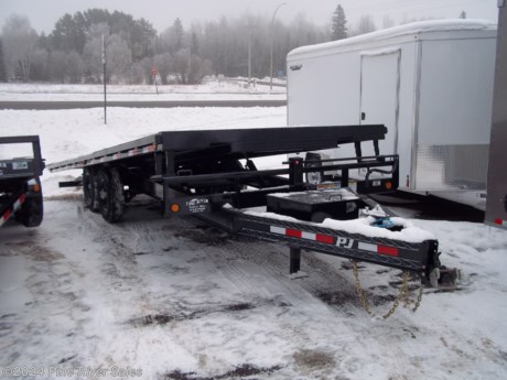 &lt;p&gt;&lt;span style=&quot;font-family: verdana, geneva, sans-serif; font-size: 14px;&quot;&gt;PJ Trailer&#39;s (T8) Deckover tilt trailer is a full deck tilting deckover trailer. The T8 series are high quality tilt trailers that are great for hauling vehicles and equipment because of the easy loading and unloading. The GVWR is 14,000lbs. This trailer is available in sizes ranging from 22&#39; to 28&#39; with a width of 102&#39;&#39;. This series comes standard with the features below and has available upgrade options.&lt;/span&gt;&lt;/p&gt;
&lt;p&gt;&lt;span style=&quot;font-size: 14px; font-family: verdana, geneva, sans-serif;&quot;&gt;&lt;strong&gt;&lt;span style=&quot;color: #222222;&quot;&gt;Standard Features&amp;nbsp; &amp;nbsp; &amp;nbsp; &amp;nbsp; &amp;nbsp; &amp;nbsp; &amp;nbsp; &amp;nbsp; &amp;nbsp;&amp;nbsp;&lt;/span&gt;&lt;/strong&gt;&lt;strong&gt;&lt;span style=&quot;color: #222222;&quot;&gt;&amp;nbsp;&lt;/span&gt;&lt;/strong&gt;**Pictures above are not specific to an individual trailer**&lt;/span&gt;&lt;/p&gt;
&lt;ul&gt;
&lt;li dir=&quot;ltr&quot; style=&quot;line-height: 1.38;&quot;&gt;&lt;span style=&quot;font-size: 14px; font-family: verdana, geneva, sans-serif; color: #000000; background-color: #ffffff; font-weight: 400; font-style: normal; font-variant: normal; text-decoration: none; vertical-align: baseline; white-space: pre-wrap;&quot;&gt;14,000 lb. G.V.W.R.&amp;nbsp;&lt;/span&gt;&lt;/li&gt;
&lt;li dir=&quot;ltr&quot; style=&quot;line-height: 1.38;&quot;&gt;&lt;span style=&quot;font-size: 14px; font-family: verdana, geneva, sans-serif; color: #000000; background-color: #ffffff; font-weight: 400; font-style: normal; font-variant: normal; text-decoration: none; vertical-align: baseline; white-space: pre-wrap;&quot;&gt;7,000 lb. x 2 G.A.W.R.&amp;nbsp;&lt;/span&gt;&lt;/li&gt;
&lt;li dir=&quot;ltr&quot; style=&quot;line-height: 1.38;&quot;&gt;&lt;span style=&quot;font-size: 14px; font-family: verdana, geneva, sans-serif; color: #000000; background-color: #ffffff; font-weight: 400; font-style: normal; font-variant: normal; text-decoration: none; vertical-align: baseline; white-space: pre-wrap;&quot;&gt;Adjustable 2 5/16&amp;rdquo; Ball Bulldog Coupler&amp;nbsp;&lt;/span&gt;&lt;/li&gt;
&lt;li dir=&quot;ltr&quot; style=&quot;line-height: 1.38;&quot;&gt;&lt;span style=&quot;font-size: 14px; font-family: verdana, geneva, sans-serif; color: #000000; background-color: #ffffff; font-weight: 400; font-style: normal; font-variant: normal; text-decoration: none; vertical-align: baseline; white-space: pre-wrap;&quot;&gt;Safety Chains&amp;nbsp;&lt;/span&gt;&lt;/li&gt;
&lt;li dir=&quot;ltr&quot; style=&quot;line-height: 1.38;&quot;&gt;&lt;span style=&quot;font-size: 14px; font-family: verdana, geneva, sans-serif; color: #000000; background-color: #ffffff; font-weight: 400; font-style: normal; font-variant: normal; text-decoration: none; vertical-align: baseline; white-space: pre-wrap;&quot;&gt;1 - Drop Leg Jack (10,000 lb.)&amp;nbsp;&lt;/span&gt;&lt;/li&gt;
&lt;li dir=&quot;ltr&quot; style=&quot;line-height: 1.38;&quot;&gt;&lt;span style=&quot;font-size: 14px; font-family: verdana, geneva, sans-serif; color: #000000; background-color: #ffffff; font-weight: 400; font-style: normal; font-variant: normal; text-decoration: none; vertical-align: baseline; white-space: pre-wrap;&quot;&gt;2 - Dexter E- Z lube Brake Axles (7,000 lb.)&amp;nbsp;&lt;/span&gt;&lt;/li&gt;
&lt;li dir=&quot;ltr&quot; style=&quot;line-height: 1.38;&quot;&gt;&lt;span style=&quot;font-size: 14px; font-family: verdana, geneva, sans-serif; color: #000000; background-color: #ffffff; font-weight: 400; font-style: normal; font-variant: normal; text-decoration: none; vertical-align: baseline; white-space: pre-wrap;&quot;&gt;6 Leaf Slipper Spring Suspension&amp;nbsp;&lt;/span&gt;&lt;/li&gt;
&lt;li dir=&quot;ltr&quot; style=&quot;line-height: 1.38;&quot;&gt;&lt;span style=&quot;font-size: 14px; font-family: verdana, geneva, sans-serif; color: #000000; background-color: #ffffff; font-weight: 400; font-style: normal; font-variant: normal; text-decoration: none; vertical-align: baseline; white-space: pre-wrap;&quot;&gt;4 - 16&amp;rdquo; White Spoke Wheels&amp;nbsp;&lt;/span&gt;&lt;/li&gt;
&lt;li dir=&quot;ltr&quot; style=&quot;line-height: 1.38;&quot;&gt;&lt;span style=&quot;font-size: 14px; font-family: verdana, geneva, sans-serif; color: #000000; background-color: #ffffff; font-weight: 400; font-style: normal; font-variant: normal; text-decoration: none; vertical-align: baseline; white-space: pre-wrap;&quot;&gt;4 - 235/80R16 Radial Tires (3,520 lb)&amp;nbsp;&lt;/span&gt;&lt;/li&gt;
&lt;li dir=&quot;ltr&quot; style=&quot;line-height: 1.38;&quot;&gt;&lt;span style=&quot;font-size: 14px; font-family: verdana, geneva, sans-serif; color: #000000; background-color: #ffffff; font-weight: 400; font-style: normal; font-variant: normal; text-decoration: none; vertical-align: baseline; white-space: pre-wrap;&quot;&gt;Rubrail &amp;amp; Stake Pockets&amp;nbsp;&lt;/span&gt;&lt;/li&gt;
&lt;li dir=&quot;ltr&quot; style=&quot;line-height: 1.38;&quot;&gt;&lt;span style=&quot;font-size: 14px; font-family: verdana, geneva, sans-serif; color: #000000; background-color: #ffffff; font-weight: 400; font-style: normal; font-variant: normal; text-decoration: none; vertical-align: baseline; white-space: pre-wrap;&quot;&gt;Electric Breakaway Kit w/ Charger&amp;nbsp;&lt;/span&gt;&lt;/li&gt;
&lt;li dir=&quot;ltr&quot; style=&quot;line-height: 1.38;&quot;&gt;&lt;span style=&quot;font-size: 14px; font-family: verdana, geneva, sans-serif; color: #000000; background-color: #ffffff; font-weight: 400; font-style: normal; font-variant: normal; text-decoration: none; vertical-align: baseline; white-space: pre-wrap;&quot;&gt;DOT Reflective Tape&amp;nbsp;&lt;/span&gt;&lt;/li&gt;
&lt;li dir=&quot;ltr&quot; style=&quot;line-height: 1.38;&quot;&gt;&lt;span style=&quot;font-size: 14px; font-family: verdana, geneva, sans-serif; color: #000000; background-color: #ffffff; font-weight: 400; font-style: normal; font-variant: normal; text-decoration: none; vertical-align: baseline; white-space: pre-wrap;&quot;&gt;Tool Tray &amp;amp; Lockable Toolbox In Tongue&amp;nbsp;&lt;/span&gt;&lt;/li&gt;
&lt;li dir=&quot;ltr&quot; style=&quot;line-height: 1.38;&quot;&gt;&lt;span style=&quot;font-size: 14px; font-family: verdana, geneva, sans-serif; color: #000000; background-color: #ffffff; font-weight: 400; font-style: normal; font-variant: normal; text-decoration: none; vertical-align: baseline; white-space: pre-wrap;&quot;&gt;8&amp;rdquo; x 10 lb. I-Beam Tongue&amp;nbsp;&lt;/span&gt;&lt;/li&gt;
&lt;li dir=&quot;ltr&quot; style=&quot;line-height: 1.38;&quot;&gt;&lt;span style=&quot;font-size: 14px; font-family: verdana, geneva, sans-serif; color: #000000; background-color: #ffffff; font-weight: 400; font-style: normal; font-variant: normal; text-decoration: none; vertical-align: baseline; white-space: pre-wrap;&quot;&gt;8&amp;rdquo; x 10 lb. I-Beam Main Frame&amp;nbsp;&lt;/span&gt;&lt;/li&gt;
&lt;li dir=&quot;ltr&quot; style=&quot;line-height: 1.38;&quot;&gt;&lt;span style=&quot;font-size: 14px; font-family: verdana, geneva, sans-serif; color: #000000; background-color: #ffffff; font-weight: 400; font-style: normal; font-variant: normal; text-decoration: none; vertical-align: baseline; white-space: pre-wrap;&quot;&gt;3&amp;rdquo; Channel Crossmembers 16&amp;rdquo; on Center&amp;nbsp;&lt;/span&gt;&lt;/li&gt;
&lt;li dir=&quot;ltr&quot; style=&quot;line-height: 1.38;&quot;&gt;&lt;span style=&quot;font-size: 14px; font-family: verdana, geneva, sans-serif; color: #000000; background-color: #ffffff; font-weight: 400; font-style: normal; font-variant: normal; text-decoration: none; vertical-align: baseline; white-space: pre-wrap;&quot;&gt;2 x 6 x 1/8&amp;rdquo; Square Tubing Outer Deck Frame&amp;nbsp;&lt;/span&gt;&lt;/li&gt;
&lt;li dir=&quot;ltr&quot; style=&quot;line-height: 1.38;&quot;&gt;&lt;span style=&quot;font-size: 14px; font-family: verdana, geneva, sans-serif; color: #000000; background-color: #ffffff; font-weight: 400; font-style: normal; font-variant: normal; text-decoration: none; vertical-align: baseline; white-space: pre-wrap;&quot;&gt;22&amp;rsquo; Tilt Portion w/ 15 Degree Tilt Pitch&amp;nbsp;&lt;/span&gt;&lt;/li&gt;
&lt;li dir=&quot;ltr&quot; style=&quot;line-height: 1.38;&quot;&gt;&lt;span style=&quot;font-size: 14px; font-family: verdana, geneva, sans-serif; color: #000000; background-color: #ffffff; font-weight: 400; font-style: normal; font-variant: normal; text-decoration: none; vertical-align: baseline; white-space: pre-wrap;&quot;&gt;2&amp;rdquo; Treated Pine Lumber Deck&amp;nbsp;&lt;/span&gt;&lt;/li&gt;
&lt;li dir=&quot;ltr&quot; style=&quot;line-height: 1.38;&quot;&gt;&lt;span style=&quot;font-size: 14px; font-family: verdana, geneva, sans-serif; color: #000000; background-color: #ffffff; font-weight: 400; font-style: normal; font-variant: normal; text-decoration: none; vertical-align: baseline; white-space: pre-wrap;&quot;&gt;96&amp;rdquo; Wide Deck&amp;nbsp;&lt;/span&gt;&lt;/li&gt;
&lt;li dir=&quot;ltr&quot; style=&quot;line-height: 1.38;&quot;&gt;&lt;span style=&quot;font-size: 14px; font-family: verdana, geneva, sans-serif; color: #000000; background-color: #ffffff; font-weight: 400; font-style: normal; font-variant: normal; text-decoration: none; vertical-align: baseline; white-space: pre-wrap;&quot;&gt;DOT Approved Flushmount Lifetime LED Lights&amp;nbsp;&lt;/span&gt;&lt;/li&gt;
&lt;li dir=&quot;ltr&quot; style=&quot;line-height: 1.38;&quot;&gt;&lt;span style=&quot;font-size: 14px; font-family: verdana, geneva, sans-serif; color: #000000; background-color: #ffffff; font-weight: 400; font-style: normal; font-variant: normal; text-decoration: none; vertical-align: baseline; white-space: pre-wrap;&quot;&gt;All-Weather Wiring Harness (7-way RV)&amp;nbsp;&lt;/span&gt;&lt;/li&gt;
&lt;li dir=&quot;ltr&quot; style=&quot;line-height: 1.38;&quot;&gt;&lt;span style=&quot;font-size: 14px; font-family: verdana, geneva, sans-serif; color: #000000; background-color: #ffffff; font-weight: 400; font-style: normal; font-variant: normal; text-decoration: none; vertical-align: baseline; white-space: pre-wrap;&quot;&gt;12VDC Hydraulic Pump&amp;nbsp;&lt;/span&gt;&lt;/li&gt;
&lt;li dir=&quot;ltr&quot; style=&quot;line-height: 1.38;&quot;&gt;&lt;span style=&quot;font-size: 14px; font-family: verdana, geneva, sans-serif; color: #000000; background-color: #ffffff; font-weight: 400; font-style: normal; font-variant: normal; text-decoration: none; vertical-align: baseline; white-space: pre-wrap;&quot;&gt;2 - 3&amp;rdquo; x 16&amp;rdquo; Hyd. Cylinders&amp;nbsp;&lt;/span&gt;&lt;/li&gt;
&lt;li dir=&quot;ltr&quot; style=&quot;line-height: 1.38;&quot;&gt;&lt;span style=&quot;font-size: 14px; font-family: verdana, geneva, sans-serif; color: #000000; background-color: #ffffff; font-weight: 400; font-style: normal; font-variant: normal; text-decoration: none; vertical-align: baseline; white-space: pre-wrap;&quot;&gt;12&amp;rsquo; Control Cable&amp;nbsp;&lt;/span&gt;&lt;/li&gt;
&lt;li dir=&quot;ltr&quot; style=&quot;line-height: 1.38;&quot;&gt;&lt;span style=&quot;font-size: 14px; font-family: verdana, geneva, sans-serif; color: #000000; background-color: #ffffff; font-weight: 400; font-style: normal; font-variant: normal; text-decoration: none; vertical-align: baseline; white-space: pre-wrap;&quot;&gt;Sand Blasted, Acid Washed, Powder Coated&amp;nbsp;&lt;/span&gt;&lt;/li&gt;
&lt;li dir=&quot;ltr&quot; style=&quot;line-height: 1.38;&quot;&gt;&lt;span style=&quot;font-size: 14px; font-family: verdana, geneva, sans-serif; color: #000000; background-color: #ffffff; font-weight: 400; font-style: normal; font-variant: normal; text-decoration: none; vertical-align: baseline; white-space: pre-wrap;&quot;&gt;Interstate (TM) Deep Cycle Battery&amp;nbsp;&lt;/span&gt;&lt;/li&gt;
&lt;li dir=&quot;ltr&quot; style=&quot;line-height: 1.38;&quot;&gt;&lt;span style=&quot;font-size: 14px; font-family: verdana, geneva, sans-serif; color: #000000; background-color: #ffffff; font-weight: 400; font-style: normal; font-variant: normal; text-decoration: none; vertical-align: baseline; white-space: pre-wrap;&quot;&gt;110V Integrated Trickle Charger&amp;nbsp;&lt;/span&gt;&lt;/li&gt;
&lt;li dir=&quot;ltr&quot; style=&quot;line-height: 1.38;&quot;&gt;&lt;span style=&quot;font-size: 14px; font-family: verdana, geneva, sans-serif; color: #000000; background-color: #ffffff; font-weight: 400; font-style: normal; font-variant: normal; text-decoration: none; vertical-align: baseline; white-space: pre-wrap;&quot;&gt;GN Option Equipped with 2 Jacks&amp;nbsp;&lt;/span&gt;&lt;/li&gt;
&lt;li dir=&quot;ltr&quot; style=&quot;line-height: 1.38;&quot;&gt;&lt;span style=&quot;font-size: 14px; font-family: verdana, geneva, sans-serif; color: #000000; background-color: #ffffff; font-weight: 400; font-style: normal; font-variant: normal; text-decoration: none; vertical-align: baseline; white-space: pre-wrap;&quot;&gt;GN Equipped with Front Toolbox&amp;nbsp;&lt;/span&gt;&lt;/li&gt;
&lt;li dir=&quot;ltr&quot; style=&quot;line-height: 1.38;&quot;&gt;&lt;span style=&quot;font-size: 14px; font-family: verdana, geneva, sans-serif; color: #000000; background-color: #ffffff; font-weight: 400; font-style: normal; font-variant: normal; text-decoration: none; vertical-align: baseline; white-space: pre-wrap;&quot;&gt;GN Equipped with Chain Holder&amp;nbsp;&lt;/span&gt;&lt;/li&gt;
&lt;li dir=&quot;ltr&quot; style=&quot;line-height: 1.38;&quot;&gt;&lt;span style=&quot;font-size: 14px; font-family: verdana, geneva, sans-serif; color: #000000; background-color: #ffffff; font-weight: 400; font-style: normal; font-variant: normal; text-decoration: none; vertical-align: baseline; white-space: pre-wrap;&quot;&gt;5 year Dexter Axle Warranty&lt;/span&gt;&lt;/li&gt;
&lt;/ul&gt;
&lt;p&gt;&lt;span style=&quot;font-size: 14px; font-family: verdana, geneva, sans-serif;&quot;&gt;&lt;strong&gt;Upgrade Options Available&lt;/strong&gt;&lt;/span&gt;&lt;/p&gt;
&lt;p dir=&quot;ltr&quot; style=&quot;line-height: 1.38; margin-top: 0pt; margin-bottom: 0pt;&quot;&gt;&lt;span style=&quot;text-decoration: underline; font-family: verdana, geneva, sans-serif; font-size: 14px;&quot;&gt;&lt;span style=&quot;color: #000000; background-color: #ffffff; font-weight: 400; font-style: normal; font-variant: normal; text-decoration: underline; vertical-align: baseline; white-space: pre-wrap;&quot;&gt;COUPLER OPTIONS &lt;/span&gt;&lt;/span&gt;&lt;/p&gt;
&lt;ul&gt;
&lt;li dir=&quot;ltr&quot; style=&quot;line-height: 1.38;&quot;&gt;&lt;span style=&quot;font-size: 14px; font-family: verdana, geneva, sans-serif; color: #000000; background-color: #ffffff; font-weight: 400; font-style: normal; font-variant: normal; text-decoration: none; vertical-align: baseline; white-space: pre-wrap;&quot;&gt;BP 2 5/16&amp;rdquo; Adjustable (14,000 lb.)&amp;nbsp;&lt;/span&gt;&lt;/li&gt;
&lt;li dir=&quot;ltr&quot; style=&quot;line-height: 1.38;&quot;&gt;&lt;span style=&quot;font-size: 14px; font-family: verdana, geneva, sans-serif; color: #000000; background-color: #ffffff; font-weight: 400; font-style: normal; font-variant: normal; text-decoration: none; vertical-align: baseline; white-space: pre-wrap;&quot;&gt;BP 2 5/16&amp;rdquo; Adjustable Rigid Mount (25,000 lb.)&amp;nbsp;&lt;/span&gt;&lt;/li&gt;
&lt;li dir=&quot;ltr&quot; style=&quot;line-height: 1.38;&quot;&gt;&lt;span style=&quot;font-size: 14px; font-family: verdana, geneva, sans-serif; color: #000000; background-color: #ffffff; font-weight: 400; font-style: normal; font-variant: normal; text-decoration: none; vertical-align: baseline; white-space: pre-wrap;&quot;&gt;3&amp;rdquo; Pintle Eye - Channel-mount (20,000 lb.)&amp;nbsp;&lt;/span&gt;&lt;/li&gt;
&lt;li dir=&quot;ltr&quot; style=&quot;line-height: 1.38;&quot;&gt;&lt;span style=&quot;font-size: 14px; font-family: verdana, geneva, sans-serif; color: #000000; background-color: #ffffff; font-weight: 400; font-style: normal; font-variant: normal; text-decoration: none; vertical-align: baseline; white-space: pre-wrap;&quot;&gt;GN 2 5/16&amp;rdquo; Round (25,000 lb.) w/ Toolbox&amp;nbsp;&lt;/span&gt;&lt;/li&gt;
&lt;li dir=&quot;ltr&quot; style=&quot;line-height: 1.38;&quot;&gt;&lt;span style=&quot;font-size: 14px; font-family: verdana, geneva, sans-serif; color: #000000; background-color: #ffffff; font-weight: 400; font-style: normal; font-variant: normal; text-decoration: none; vertical-align: baseline; white-space: pre-wrap;&quot;&gt;GN 2 5/16&amp;rdquo; Square (25,000 lb.) w/ Toolbox&amp;nbsp;&lt;/span&gt;&lt;/li&gt;
&lt;li dir=&quot;ltr&quot; style=&quot;line-height: 1.38;&quot;&gt;&lt;span style=&quot;font-family: verdana, geneva, sans-serif; font-size: 14px;&quot;&gt;&lt;span style=&quot;color: #000000; background-color: #ffffff; font-weight: 400; font-style: normal; font-variant: normal; text-decoration: none; vertical-align: baseline; white-space: pre-wrap;&quot;&gt;BP 2 5/16&amp;rdquo; Adj. Cplr w/HD 6 hole Chn Brkt (20k)&amp;nbsp;&lt;/span&gt;&lt;strong id=&quot;docs-internal-guid-c3bbd6bf-7fff-e9ca-28d9-fa294caafe41&quot; style=&quot;font-weight: normal;&quot;&gt;&lt;br /&gt;&lt;/strong&gt;&lt;/span&gt;&lt;/li&gt;
&lt;/ul&gt;
&lt;p dir=&quot;ltr&quot; style=&quot;line-height: 1.38; margin-top: 0pt; margin-bottom: 0pt;&quot;&gt;&lt;span style=&quot;text-decoration: underline; font-family: verdana, geneva, sans-serif; font-size: 14px;&quot;&gt;&lt;span style=&quot;color: #000000; background-color: #ffffff; font-weight: 400; font-style: normal; font-variant: normal; text-decoration: underline; vertical-align: baseline; white-space: pre-wrap;&quot;&gt;AXLE OPTIONS&lt;/span&gt;&lt;/span&gt;&lt;/p&gt;
&lt;p dir=&quot;ltr&quot; style=&quot;line-height: 1.38; margin-top: 0pt; margin-bottom: 0pt;&quot;&gt;&amp;nbsp;&lt;/p&gt;
&lt;p dir=&quot;ltr&quot; style=&quot;line-height: 1.38; margin-top: 0pt; margin-bottom: 0pt;&quot;&gt;&lt;span style=&quot;font-size: 14px; font-family: verdana, geneva, sans-serif; color: #000000; background-color: #ffffff; font-weight: 400; font-style: normal; font-variant: normal; text-decoration: none; vertical-align: baseline; white-space: pre-wrap;&quot;&gt;7,000# (DEXTER)&amp;nbsp;&lt;/span&gt;&lt;/p&gt;
&lt;ul&gt;
&lt;li dir=&quot;ltr&quot; style=&quot;line-height: 1.38;&quot;&gt;&lt;span style=&quot;font-size: 14px; font-family: verdana, geneva, sans-serif; color: #000000; background-color: #ffffff; font-weight: 400; font-style: normal; font-variant: normal; text-decoration: none; vertical-align: baseline; white-space: pre-wrap;&quot;&gt;(2) Electric (Spring)*&amp;nbsp;&lt;/span&gt;&lt;/li&gt;
&lt;li dir=&quot;ltr&quot; style=&quot;line-height: 1.38;&quot;&gt;&lt;span style=&quot;font-size: 14px; font-family: verdana, geneva, sans-serif; color: #000000; background-color: #ffffff; font-weight: 400; font-style: normal; font-variant: normal; text-decoration: none; vertical-align: baseline; white-space: pre-wrap;&quot;&gt;(2) Electric (Torsion)&amp;nbsp;&lt;/span&gt;&lt;/li&gt;
&lt;li dir=&quot;ltr&quot; style=&quot;line-height: 1.38;&quot;&gt;&lt;span style=&quot;font-size: 14px; font-family: verdana, geneva, sans-serif; color: #000000; background-color: #ffffff; font-weight: 400; font-style: normal; font-variant: normal; text-decoration: none; vertical-align: baseline; white-space: pre-wrap;&quot;&gt;(2) Elec/Hyd Disc (1,600 PSI Pump) (Spring)&amp;nbsp;&lt;/span&gt;&lt;/li&gt;
&lt;li dir=&quot;ltr&quot; style=&quot;line-height: 1.38;&quot;&gt;&lt;span style=&quot;font-family: verdana, geneva, sans-serif; font-size: 14px;&quot;&gt;&lt;span style=&quot;color: #000000; background-color: #ffffff; font-weight: 400; font-style: normal; font-variant: normal; text-decoration: none; vertical-align: baseline; white-space: pre-wrap;&quot;&gt;(2) Elec/Hyd Disc (1,600 PSI Pump) (Torsion)&amp;nbsp;&lt;/span&gt;&lt;strong style=&quot;font-weight: normal;&quot;&gt;&lt;br /&gt;&lt;/strong&gt;&lt;/span&gt;&lt;/li&gt;
&lt;/ul&gt;
&lt;p dir=&quot;ltr&quot; style=&quot;line-height: 1.38; margin-top: 0pt; margin-bottom: 0pt;&quot;&gt;&lt;span style=&quot;font-size: 14px; font-family: verdana, geneva, sans-serif; color: #000000; background-color: #ffffff; font-weight: 400; font-style: normal; font-variant: normal; text-decoration: none; vertical-align: baseline; white-space: pre-wrap;&quot;&gt;7,000# W/14 PLY LR-G TIRES (DEXTER)&amp;nbsp;&lt;/span&gt;&lt;/p&gt;
&lt;ul&gt;
&lt;li dir=&quot;ltr&quot; style=&quot;line-height: 1.38;&quot;&gt;&lt;span style=&quot;font-size: 14px; font-family: verdana, geneva, sans-serif; color: #000000; background-color: #ffffff; font-weight: 400; font-style: normal; font-variant: normal; text-decoration: none; vertical-align: baseline; white-space: pre-wrap;&quot;&gt;(2) Electric (Spring)&amp;nbsp;&lt;/span&gt;&lt;/li&gt;
&lt;li dir=&quot;ltr&quot; style=&quot;line-height: 1.38;&quot;&gt;&lt;span style=&quot;font-size: 14px; font-family: verdana, geneva, sans-serif; color: #000000; background-color: #ffffff; font-weight: 400; font-style: normal; font-variant: normal; text-decoration: none; vertical-align: baseline; white-space: pre-wrap;&quot;&gt;(2) Electric (Torsion)&amp;nbsp;&lt;/span&gt;&lt;/li&gt;
&lt;li dir=&quot;ltr&quot; style=&quot;line-height: 1.38;&quot;&gt;&lt;span style=&quot;font-size: 14px; font-family: verdana, geneva, sans-serif; color: #000000; background-color: #ffffff; font-weight: 400; font-style: normal; font-variant: normal; text-decoration: none; vertical-align: baseline; white-space: pre-wrap;&quot;&gt;(2) Elec/Hyd Disc (1,600 PSI Pump) (Spring)&amp;nbsp;&lt;/span&gt;&lt;/li&gt;
&lt;li dir=&quot;ltr&quot; style=&quot;line-height: 1.38;&quot;&gt;&lt;span style=&quot;font-family: verdana, geneva, sans-serif; font-size: 14px;&quot;&gt;&lt;span style=&quot;color: #000000; background-color: #ffffff; font-weight: 400; font-style: normal; font-variant: normal; text-decoration: none; vertical-align: baseline; white-space: pre-wrap;&quot;&gt;(2) Elec/Hyd Disc (1,600 PSI Pump) (Torsion)&amp;nbsp;&lt;/span&gt;&lt;strong style=&quot;font-weight: normal;&quot;&gt;&lt;br /&gt;&lt;/strong&gt;&lt;/span&gt;&lt;/li&gt;
&lt;/ul&gt;
&lt;p dir=&quot;ltr&quot; style=&quot;line-height: 1.38; margin-top: 0pt; margin-bottom: 0pt;&quot;&gt;&lt;span style=&quot;font-size: 14px; font-family: verdana, geneva, sans-serif; color: #000000; background-color: #ffffff; font-weight: 400; font-style: normal; font-variant: normal; text-decoration: none; vertical-align: baseline; white-space: pre-wrap;&quot;&gt;8,000# OIL BATH AXLES, 235/80 LR-E TIRES (DEXTER)&amp;nbsp;&lt;/span&gt;&lt;/p&gt;
&lt;ul&gt;
&lt;li dir=&quot;ltr&quot; style=&quot;line-height: 1.38;&quot;&gt;&lt;span style=&quot;font-size: 14px; font-family: verdana, geneva, sans-serif; color: #000000; background-color: #ffffff; font-weight: 400; font-style: normal; font-variant: normal; text-decoration: none; vertical-align: baseline; white-space: pre-wrap;&quot;&gt;(2) Electric (Spring)&amp;nbsp;&lt;/span&gt;&lt;/li&gt;
&lt;/ul&gt;
&lt;p dir=&quot;ltr&quot; style=&quot;line-height: 1.38; margin-top: 0pt; margin-bottom: 0pt;&quot;&gt;&lt;span style=&quot;font-size: 14px; font-family: verdana, geneva, sans-serif; color: #000000; background-color: #ffffff; font-weight: 400; font-style: normal; font-variant: normal; text-decoration: none; vertical-align: baseline; white-space: pre-wrap;&quot;&gt;8,000# OIL BATH W/215/75R17.5 LR-H SINGLES(DEXTER)&amp;nbsp;&lt;/span&gt;&lt;/p&gt;
&lt;ul&gt;
&lt;li dir=&quot;ltr&quot; style=&quot;line-height: 1.38;&quot;&gt;&lt;span style=&quot;font-size: 14px; font-family: verdana, geneva, sans-serif; color: #000000; background-color: #ffffff; font-weight: 400; font-style: normal; font-variant: normal; text-decoration: none; vertical-align: baseline; white-space: pre-wrap;&quot;&gt;(2) Electric (Spring)&amp;nbsp;&lt;/span&gt;&lt;/li&gt;
&lt;li dir=&quot;ltr&quot; style=&quot;line-height: 1.38;&quot;&gt;&lt;span style=&quot;font-size: 14px; font-family: verdana, geneva, sans-serif; color: #000000; background-color: #ffffff; font-weight: 400; font-style: normal; font-variant: normal; text-decoration: none; vertical-align: baseline; white-space: pre-wrap;&quot;&gt;(2) Electric (Torsion)&amp;nbsp;&lt;/span&gt;&lt;/li&gt;
&lt;li dir=&quot;ltr&quot; style=&quot;line-height: 1.38;&quot;&gt;&lt;span style=&quot;font-size: 14px; font-family: verdana, geneva, sans-serif; color: #000000; background-color: #ffffff; font-weight: 400; font-style: normal; font-variant: normal; text-decoration: none; vertical-align: baseline; white-space: pre-wrap;&quot;&gt;(2) Elec/Hyd Disc (1,600 PSI Pump) (Spring)&amp;nbsp;&lt;/span&gt;&lt;/li&gt;
&lt;li dir=&quot;ltr&quot; style=&quot;line-height: 1.38;&quot;&gt;&lt;span style=&quot;font-family: verdana, geneva, sans-serif; font-size: 14px;&quot;&gt;&lt;span style=&quot;color: #000000; background-color: #ffffff; font-weight: 400; font-style: normal; font-variant: normal; text-decoration: none; vertical-align: baseline; white-space: pre-wrap;&quot;&gt;(2) Elec/Hyd Disc (1,600 PSI Pump) (Torsion)&amp;nbsp;&lt;/span&gt;&lt;strong style=&quot;font-weight: normal;&quot;&gt;&lt;br /&gt;&lt;/strong&gt;&lt;/span&gt;&lt;/li&gt;
&lt;/ul&gt;
&lt;p dir=&quot;ltr&quot; style=&quot;line-height: 1.38; margin-top: 0pt; margin-bottom: 0pt;&quot;&gt;&lt;span style=&quot;font-size: 14px; font-family: verdana, geneva, sans-serif; color: #000000; background-color: #ffffff; font-weight: 400; font-style: normal; font-variant: normal; text-decoration: none; vertical-align: baseline; white-space: pre-wrap;&quot;&gt;8,000# OIL BATH W/14 PLY LR-G TIRES (DEXTER)&amp;nbsp;&lt;/span&gt;&lt;/p&gt;
&lt;ul&gt;
&lt;li dir=&quot;ltr&quot; style=&quot;line-height: 1.38;&quot;&gt;&lt;span style=&quot;font-size: 14px; font-family: verdana, geneva, sans-serif; color: #000000; background-color: #ffffff; font-weight: 400; font-style: normal; font-variant: normal; text-decoration: none; vertical-align: baseline; white-space: pre-wrap;&quot;&gt;(2) Electric (Spring)&amp;nbsp;&lt;/span&gt;&lt;/li&gt;
&lt;li dir=&quot;ltr&quot; style=&quot;line-height: 1.38;&quot;&gt;&lt;span style=&quot;font-size: 14px; font-family: verdana, geneva, sans-serif; color: #000000; background-color: #ffffff; font-weight: 400; font-style: normal; font-variant: normal; text-decoration: none; vertical-align: baseline; white-space: pre-wrap;&quot;&gt;(2) Electric (Torsion)&amp;nbsp;&lt;/span&gt;&lt;/li&gt;
&lt;li dir=&quot;ltr&quot; style=&quot;line-height: 1.38;&quot;&gt;&lt;span style=&quot;font-size: 14px; font-family: verdana, geneva, sans-serif; color: #000000; background-color: #ffffff; font-weight: 400; font-style: normal; font-variant: normal; text-decoration: none; vertical-align: baseline; white-space: pre-wrap;&quot;&gt;(2) Elec/Hyd Disc (1,600 PSI Pump) (Spring)&amp;nbsp;&lt;/span&gt;&lt;/li&gt;
&lt;li dir=&quot;ltr&quot; style=&quot;line-height: 1.38;&quot;&gt;&lt;span style=&quot;font-size: 14px; font-family: verdana, geneva, sans-serif; color: #000000; background-color: #ffffff; font-weight: 400; font-style: normal; font-variant: normal; text-decoration: none; vertical-align: baseline; white-space: pre-wrap;&quot;&gt;(2) Elec/Hyd Disc (1,600 PSI Pump) (Torsion)&amp;nbsp;&lt;/span&gt;&lt;/li&gt;
&lt;/ul&gt;
&lt;p dir=&quot;ltr&quot; style=&quot;line-height: 1.38; margin-top: 0pt; margin-bottom: 0pt;&quot;&gt;&lt;span style=&quot;text-decoration: underline; font-family: verdana, geneva, sans-serif; font-size: 14px;&quot;&gt;&lt;span style=&quot;color: #000000; background-color: #ffffff; font-weight: 400; font-style: normal; font-variant: normal; text-decoration: underline; vertical-align: baseline; white-space: pre-wrap;&quot;&gt;TAIL OPTIONS &lt;/span&gt;&lt;/span&gt;&lt;/p&gt;
&lt;ul&gt;
&lt;li dir=&quot;ltr&quot; style=&quot;line-height: 1.38;&quot;&gt;&lt;span style=&quot;font-size: 14px; font-family: verdana, geneva, sans-serif; color: #000000; background-color: #ffffff; font-weight: 400; font-style: normal; font-variant: normal; text-decoration: none; vertical-align: baseline; white-space: pre-wrap;&quot;&gt;22&amp;rsquo; Tilt*&amp;nbsp;&lt;/span&gt;&lt;/li&gt;
&lt;/ul&gt;
&lt;p dir=&quot;ltr&quot; style=&quot;line-height: 1.38; margin-top: 0pt; margin-bottom: 0pt;&quot;&gt;&lt;span style=&quot;text-decoration: underline; font-family: verdana, geneva, sans-serif; font-size: 14px;&quot;&gt;&lt;span style=&quot;color: #000000; background-color: #ffffff; font-weight: 400; font-style: normal; font-variant: normal; text-decoration: underline; vertical-align: baseline; white-space: pre-wrap;&quot;&gt;OTHER OPTIONS &lt;/span&gt;&lt;/span&gt;&lt;/p&gt;
&lt;ul&gt;
&lt;li dir=&quot;ltr&quot; style=&quot;line-height: 1.38;&quot;&gt;&lt;span style=&quot;font-size: 14px; font-family: verdana, geneva, sans-serif; color: #000000; background-color: #ffffff; font-weight: 400; font-style: normal; font-variant: normal; text-decoration: none; vertical-align: baseline; white-space: pre-wrap;&quot;&gt;Blackwood Pro Full Deck&lt;/span&gt;&lt;/li&gt;
&lt;li dir=&quot;ltr&quot; style=&quot;line-height: 1.38;&quot;&gt;&lt;span style=&quot;font-size: 14px; font-family: verdana, geneva, sans-serif; color: #000000; background-color: #ffffff; font-weight: 400; font-style: normal; font-variant: normal; text-decoration: none; vertical-align: baseline; white-space: pre-wrap;&quot;&gt;Blackwood Pro Outer Deck&amp;nbsp;&lt;/span&gt;&lt;/li&gt;
&lt;li dir=&quot;ltr&quot; style=&quot;line-height: 1.38;&quot;&gt;&lt;span style=&quot;font-size: 14px; font-family: verdana, geneva, sans-serif; color: #000000; background-color: #ffffff; font-weight: 400; font-style: normal; font-variant: normal; text-decoration: none; vertical-align: baseline; white-space: pre-wrap;&quot;&gt;Upgrade to 8 Hole Channel Adjustable Coupler&amp;nbsp;&lt;/span&gt;&lt;/li&gt;
&lt;li dir=&quot;ltr&quot; style=&quot;line-height: 1.38;&quot;&gt;&lt;span style=&quot;font-size: 14px; font-family: verdana, geneva, sans-serif; color: #000000; background-color: #ffffff; font-weight: 400; font-style: normal; font-variant: normal; text-decoration: none; vertical-align: baseline; white-space: pre-wrap;&quot;&gt;1 Extra Pair Flushmount D-Rings on Steel Floor&amp;nbsp;&lt;/span&gt;&lt;/li&gt;
&lt;li dir=&quot;ltr&quot; style=&quot;line-height: 1.38;&quot;&gt;&lt;span style=&quot;font-size: 14px; font-family: verdana, geneva, sans-serif; color: #000000; background-color: #ffffff; font-weight: 400; font-style: normal; font-variant: normal; text-decoration: none; vertical-align: baseline; white-space: pre-wrap;&quot;&gt;1 Pair D-Rings&amp;nbsp;&lt;/span&gt;&lt;/li&gt;
&lt;li dir=&quot;ltr&quot; style=&quot;line-height: 1.38;&quot;&gt;&lt;span style=&quot;font-size: 14px; font-family: verdana, geneva, sans-serif; color: #000000; background-color: #ffffff; font-weight: 400; font-style: normal; font-variant: normal; text-decoration: none; vertical-align: baseline; white-space: pre-wrap;&quot;&gt;2 Hydraulic Monster Jacks&amp;trade;&amp;nbsp;&lt;/span&gt;&lt;/li&gt;
&lt;li dir=&quot;ltr&quot; style=&quot;line-height: 1.38;&quot;&gt;&lt;span style=&quot;font-size: 14px; font-family: verdana, geneva, sans-serif; color: #000000; background-color: #ffffff; font-weight: 400; font-style: normal; font-variant: normal; text-decoration: none; vertical-align: baseline; white-space: pre-wrap;&quot;&gt;Light Bar w/4 Lights&amp;nbsp;&lt;/span&gt;&lt;/li&gt;
&lt;li dir=&quot;ltr&quot; style=&quot;line-height: 1.38;&quot;&gt;&lt;span style=&quot;font-size: 14px; font-family: verdana, geneva, sans-serif; color: #000000; background-color: #ffffff; font-weight: 400; font-style: normal; font-variant: normal; text-decoration: none; vertical-align: baseline; white-space: pre-wrap;&quot;&gt;Power Up/Down &amp;amp; Gravity Down Upgrade&amp;nbsp;&lt;/span&gt;&lt;/li&gt;
&lt;li dir=&quot;ltr&quot; style=&quot;line-height: 1.38;&quot;&gt;&lt;span style=&quot;font-size: 14px; font-family: verdana, geneva, sans-serif; color: #000000; background-color: #ffffff; font-weight: 400; font-style: normal; font-variant: normal; text-decoration: none; vertical-align: baseline; white-space: pre-wrap;&quot;&gt;1 Pair Weld-On Strap Ratchets&amp;nbsp;&lt;/span&gt;&lt;/li&gt;
&lt;li dir=&quot;ltr&quot; style=&quot;line-height: 1.38;&quot;&gt;&lt;span style=&quot;font-size: 14px; font-family: verdana, geneva, sans-serif; color: #000000; background-color: #ffffff; font-weight: 400; font-style: normal; font-variant: normal; text-decoration: none; vertical-align: baseline; white-space: pre-wrap;&quot;&gt;Under Frame Spare Tire &amp;amp; Mnt.(Not Comp.w/17.5 T/W)&amp;nbsp;&lt;/span&gt;&lt;/li&gt;
&lt;li dir=&quot;ltr&quot; style=&quot;line-height: 1.38;&quot;&gt;&lt;span style=&quot;font-size: 14px; font-family: verdana, geneva, sans-serif; color: #000000; background-color: #ffffff; font-weight: 400; font-style: normal; font-variant: normal; text-decoration: none; vertical-align: baseline; white-space: pre-wrap;&quot;&gt;Spare Tire and Mount (BP) 215/75/R17.5&amp;nbsp;&lt;/span&gt;&lt;/li&gt;
&lt;li dir=&quot;ltr&quot; style=&quot;line-height: 1.38;&quot;&gt;&lt;span style=&quot;font-size: 14px; font-family: verdana, geneva, sans-serif; color: #000000; background-color: #ffffff; font-weight: 400; font-style: normal; font-variant: normal; text-decoration: none; vertical-align: baseline; white-space: pre-wrap;&quot;&gt;Top Riser Toolbox&amp;nbsp;&lt;/span&gt;&lt;/li&gt;
&lt;li dir=&quot;ltr&quot; style=&quot;line-height: 1.38;&quot;&gt;&lt;span style=&quot;font-size: 14px; font-family: verdana, geneva, sans-serif; color: #000000; background-color: #ffffff; font-weight: 400; font-style: normal; font-variant: normal; text-decoration: none; vertical-align: baseline; white-space: pre-wrap;&quot;&gt;1/2 x 1/2 Square Traction Bars on Rear of Deck&amp;nbsp;&lt;/span&gt;&lt;/li&gt;
&lt;li dir=&quot;ltr&quot; style=&quot;line-height: 1.38;&quot;&gt;&lt;span style=&quot;font-size: 14px; font-family: verdana, geneva, sans-serif; color: #000000; background-color: #ffffff; font-weight: 400; font-style: normal; font-variant: normal; text-decoration: none; vertical-align: baseline; white-space: pre-wrap;&quot;&gt;Monster Steps on Both Sides&amp;nbsp;&lt;/span&gt;&lt;/li&gt;
&lt;li dir=&quot;ltr&quot; style=&quot;line-height: 1.38;&quot;&gt;&lt;span style=&quot;font-size: 14px; font-family: verdana, geneva, sans-serif; color: #000000; background-color: #ffffff; font-weight: 400; font-style: normal; font-variant: normal; text-decoration: none; vertical-align: baseline; white-space: pre-wrap;&quot;&gt;Solar Battery Charger&amp;nbsp;&lt;/span&gt;&lt;/li&gt;
&lt;li dir=&quot;ltr&quot; style=&quot;line-height: 1.38;&quot;&gt;&lt;span style=&quot;font-size: 14px; font-family: verdana, geneva, sans-serif; color: #000000; background-color: #ffffff; font-weight: 400; font-style: normal; font-variant: normal; text-decoration: none; vertical-align: baseline; white-space: pre-wrap;&quot;&gt;Plate for Winch&amp;nbsp;&lt;/span&gt;&lt;/li&gt;
&lt;li dir=&quot;ltr&quot; style=&quot;line-height: 1.38;&quot;&gt;&lt;span style=&quot;font-size: 14px; font-family: verdana, geneva, sans-serif; color: #000000; background-color: #ffffff; font-weight: 400; font-style: normal; font-variant: normal; text-decoration: none; vertical-align: baseline; white-space: pre-wrap;&quot;&gt;6&amp;rdquo; Taller GN Riser&amp;nbsp;&lt;/span&gt;&lt;/li&gt;
&lt;li dir=&quot;ltr&quot; style=&quot;line-height: 1.38;&quot;&gt;&lt;span style=&quot;font-size: 14px; font-family: verdana, geneva, sans-serif; color: #000000; background-color: #ffffff; font-weight: 400; font-style: normal; font-variant: normal; text-decoration: none; vertical-align: baseline; white-space: pre-wrap;&quot;&gt;Full Size Divided Toolbox Upgrade (BP Only)&amp;nbsp;&lt;/span&gt;&lt;/li&gt;
&lt;li dir=&quot;ltr&quot; style=&quot;line-height: 1.38;&quot;&gt;&lt;span style=&quot;font-size: 14px; font-family: verdana, geneva, sans-serif; color: #000000; background-color: #ffffff; font-weight: 400; font-style: normal; font-variant: normal; text-decoration: none; vertical-align: baseline; white-space: pre-wrap;&quot;&gt;9,990 G.V.W.R.&amp;nbsp;&lt;/span&gt;&lt;/li&gt;
&lt;li dir=&quot;ltr&quot; style=&quot;line-height: 1.38;&quot;&gt;&lt;span style=&quot;font-size: 14px; font-family: verdana, geneva, sans-serif; color: #000000; background-color: #ffffff; font-weight: 400; font-style: normal; font-variant: normal; text-decoration: none; vertical-align: baseline; white-space: pre-wrap;&quot;&gt;Frame Bridge&amp;nbsp;&lt;/span&gt;&lt;/li&gt;
&lt;li dir=&quot;ltr&quot; style=&quot;line-height: 1.38;&quot;&gt;&lt;span style=&quot;font-size: 14px; font-family: verdana, geneva, sans-serif; color: #000000; background-color: #ffffff; font-weight: 400; font-style: normal; font-variant: normal; text-decoration: none; vertical-align: baseline; white-space: pre-wrap;&quot;&gt;12&amp;rdquo;oc Crossmembers&amp;nbsp;&lt;/span&gt;&lt;/li&gt;
&lt;li dir=&quot;ltr&quot; style=&quot;line-height: 1.38;&quot;&gt;&lt;span style=&quot;font-size: 14px; font-family: verdana, geneva, sans-serif; color: #000000; background-color: #ffffff; font-weight: 400; font-style: normal; font-variant: normal; text-decoration: none; vertical-align: baseline; white-space: pre-wrap;&quot;&gt;Rough Oak Floor&amp;nbsp;&lt;/span&gt;&lt;/li&gt;
&lt;li dir=&quot;ltr&quot; style=&quot;line-height: 1.38;&quot;&gt;&lt;span style=&quot;font-size: 14px; font-family: verdana, geneva, sans-serif; color: #000000; background-color: #ffffff; font-weight: 400; font-style: normal; font-variant: normal; text-decoration: none; vertical-align: baseline; white-space: pre-wrap;&quot;&gt;2nd Jack (Bumper Pull)&amp;nbsp;&lt;/span&gt;&lt;/li&gt;
&lt;li dir=&quot;ltr&quot; style=&quot;line-height: 1.38;&quot;&gt;&lt;span style=&quot;font-size: 14px; font-family: verdana, geneva, sans-serif; color: #000000; background-color: #ffffff; font-weight: 400; font-style: normal; font-variant: normal; text-decoration: none; vertical-align: baseline; white-space: pre-wrap;&quot;&gt;Under Frame Tie Down Flat&amp;nbsp;&lt;/span&gt;&lt;/li&gt;
&lt;li dir=&quot;ltr&quot; style=&quot;line-height: 1.38;&quot;&gt;&lt;span style=&quot;font-size: 14px; font-family: verdana, geneva, sans-serif; color: #000000; background-color: #ffffff; font-weight: 400; font-style: normal; font-variant: normal; text-decoration: none; vertical-align: baseline; white-space: pre-wrap;&quot;&gt;4&amp;rdquo; Ratchets every 4ft w/ Slide Track&amp;nbsp;&lt;/span&gt;&lt;/li&gt;
&lt;li dir=&quot;ltr&quot; style=&quot;line-height: 1.38;&quot;&gt;&lt;span style=&quot;font-size: 14px; font-family: verdana, geneva, sans-serif; color: #000000; background-color: #ffffff; font-weight: 400; font-style: normal; font-variant: normal; text-decoration: none; vertical-align: baseline; white-space: pre-wrap;&quot;&gt;Mount Only for Spare Tire&amp;nbsp;&lt;/span&gt;&lt;/li&gt;
&lt;li dir=&quot;ltr&quot; style=&quot;line-height: 1.38;&quot;&gt;&lt;span style=&quot;font-size: 14px; font-family: verdana, geneva, sans-serif; color: #000000; background-color: #ffffff; font-weight: 400; font-style: normal; font-variant: normal; text-decoration: none; vertical-align: baseline; white-space: pre-wrap;&quot;&gt;102&amp;rdquo; Deck Width&amp;nbsp;&lt;/span&gt;&lt;/li&gt;
&lt;li dir=&quot;ltr&quot; style=&quot;line-height: 1.38;&quot;&gt;&lt;span style=&quot;font-size: 14px; font-family: verdana, geneva, sans-serif; color: #000000; background-color: #ffffff; font-weight: 400; font-style: normal; font-variant: normal; text-decoration: none; vertical-align: baseline; white-space: pre-wrap;&quot;&gt;Scissor Lift w/Cylinder&amp;nbsp;&lt;/span&gt;&lt;/li&gt;
&lt;li dir=&quot;ltr&quot; style=&quot;line-height: 1.38;&quot;&gt;&lt;span style=&quot;font-size: 14px; font-family: verdana, geneva, sans-serif; color: #000000; background-color: #ffffff; font-weight: 400; font-style: normal; font-variant: normal; text-decoration: none; vertical-align: baseline; white-space: pre-wrap;&quot;&gt;Spare Tire and Mount (Bumper Pull)&amp;nbsp;&lt;/span&gt;&lt;/li&gt;
&lt;li dir=&quot;ltr&quot; style=&quot;line-height: 1.38;&quot;&gt;&lt;span style=&quot;font-size: 14px; font-family: verdana, geneva, sans-serif; color: #000000; background-color: #ffffff; font-weight: 400; font-style: normal; font-variant: normal; text-decoration: none; vertical-align: baseline; white-space: pre-wrap;&quot;&gt;Bulldog 2-speed Jacks (12,000 lb.)&amp;nbsp;&lt;/span&gt;&lt;/li&gt;
&lt;li dir=&quot;ltr&quot; style=&quot;line-height: 1.38;&quot;&gt;&lt;span style=&quot;font-size: 14px; font-family: verdana, geneva, sans-serif; color: #000000; background-color: #ffffff; font-weight: 400; font-style: normal; font-variant: normal; text-decoration: none; vertical-align: baseline; white-space: pre-wrap;&quot;&gt;Spare Tire &amp;amp; Mount (Bumper Pull) G Rated&amp;nbsp;&lt;/span&gt;&lt;/li&gt;
&lt;li dir=&quot;ltr&quot; style=&quot;line-height: 1.38;&quot;&gt;&lt;span style=&quot;font-size: 14px; font-family: verdana, geneva, sans-serif; color: #000000; background-color: #ffffff; font-weight: 400; font-style: normal; font-variant: normal; text-decoration: none; vertical-align: baseline; white-space: pre-wrap;&quot;&gt;Roller on Front of Deck for Winch Cable&lt;/span&gt;&lt;/li&gt;
&lt;/ul&gt;