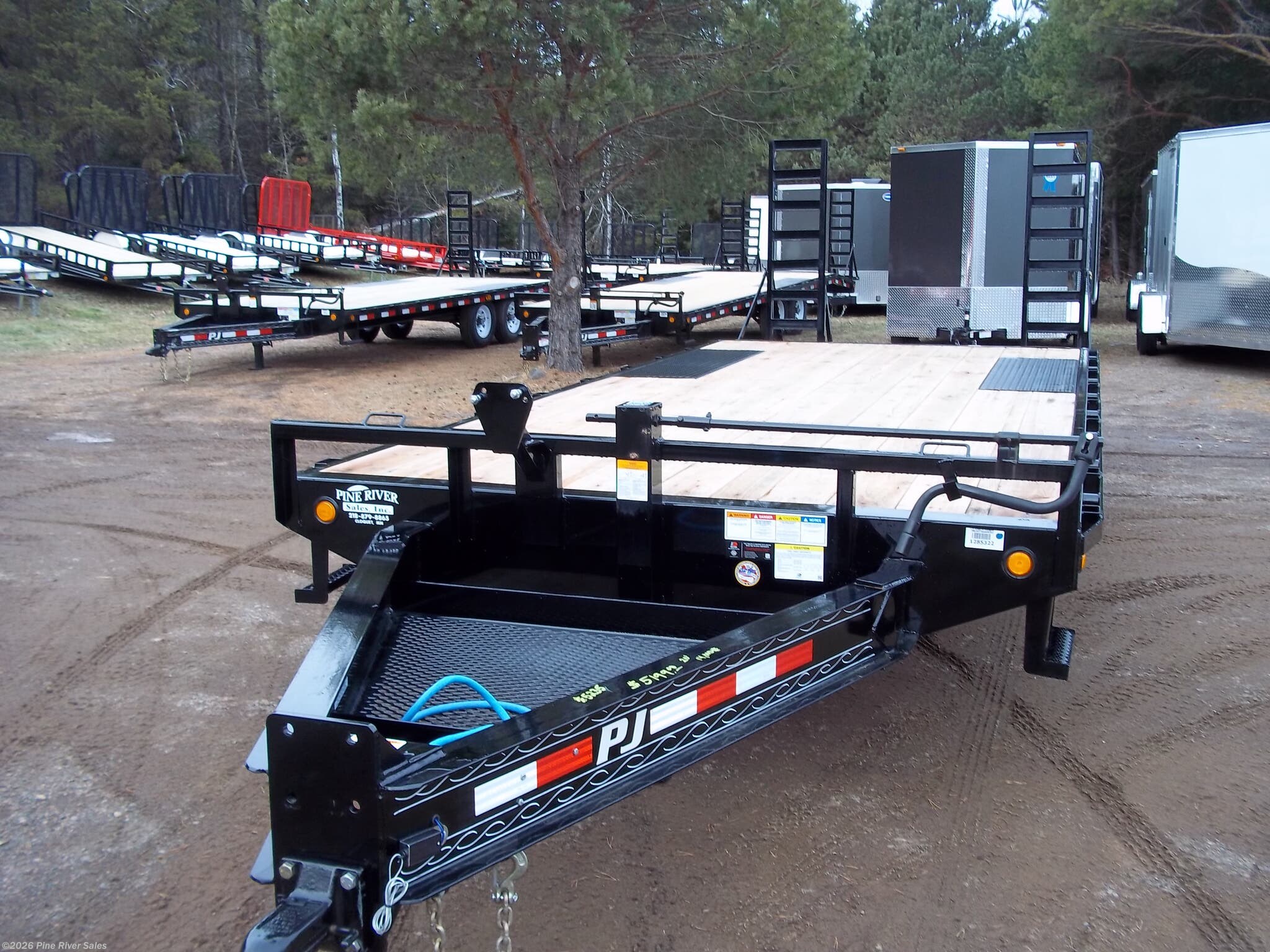 Check Availability - 2022 PJ Trailers 8" I-Beam Deckover (F8) Flatbed/Flat  Deck (Heavy Duty) Trailer for sale in Cloquet MN