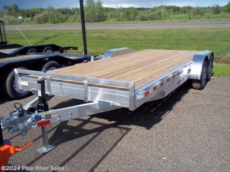 &lt;p&gt;&lt;span style=&quot;font-family: verdana, geneva, sans-serif; font-size: 14px;&quot;&gt;H&amp;amp;H&#39;s aluminum carhauler is a great lightweight option for hauling vehicles. This trailer is available with 3500# and 5200# axles with GVWR&#39;s of 7000 or 9990lbs. This trailer has a front rubrail, rear ramps, and 2&#39; beavertail. Available lengths range from 16&#39;+2&#39; to 22&#39;+2&#39; with a width of 82&#39;. The standard features along with some available options are listed below.&lt;/span&gt;&lt;/p&gt;
&lt;p&gt;&lt;span style=&quot;font-family: verdana, geneva, sans-serif; font-size: 14px;&quot;&gt;&lt;strong&gt;&lt;span style=&quot;color: #222222;&quot;&gt;Standard Features&amp;nbsp; &amp;nbsp; &amp;nbsp; &amp;nbsp; &amp;nbsp; &amp;nbsp; &amp;nbsp; &amp;nbsp; &amp;nbsp;&amp;nbsp;&lt;/span&gt;&lt;/strong&gt;&lt;strong&gt;&lt;span style=&quot;color: #222222;&quot;&gt;&amp;nbsp;&lt;/span&gt;&lt;/strong&gt;**Pictures above are not specific to an individual trailer**&lt;strong id=&quot;docs-internal-guid-d7a9db78-7fff-18a9-299c-9d539d2a1e55&quot; style=&quot;font-weight: normal;&quot;&gt;&lt;br /&gt;&lt;/strong&gt;&lt;/span&gt;&lt;/p&gt;
&lt;ul&gt;
&lt;li dir=&quot;ltr&quot; style=&quot;line-height: 1.38;&quot;&gt;&lt;span style=&quot;font-size: 14px; font-family: verdana, geneva, sans-serif; color: #000000; background-color: transparent; font-weight: 400; font-style: normal; font-variant: normal; text-decoration: none; vertical-align: baseline; white-space: pre-wrap;&quot;&gt;Aluminum Channel Frame, Crossmembers &amp;amp; Tongue&lt;/span&gt;&lt;/li&gt;
&lt;li dir=&quot;ltr&quot; style=&quot;line-height: 1.38;&quot;&gt;&lt;span style=&quot;font-size: 14px; font-family: verdana, geneva, sans-serif; color: #000000; background-color: transparent; font-weight: 400; font-style: normal; font-variant: normal; text-decoration: none; vertical-align: baseline; white-space: pre-wrap;&quot;&gt;A-Frame Posi-lock Coupler &amp;amp; Dual Safety Chains&lt;/span&gt;&lt;/li&gt;
&lt;li dir=&quot;ltr&quot; style=&quot;line-height: 1.38;&quot;&gt;&lt;span style=&quot;font-size: 14px; font-family: verdana, geneva, sans-serif; color: #000000; background-color: transparent; font-weight: 400; font-style: normal; font-variant: normal; text-decoration: none; vertical-align: baseline; white-space: pre-wrap;&quot;&gt;Set-Back Jack&lt;/span&gt;&lt;/li&gt;
&lt;li dir=&quot;ltr&quot; style=&quot;line-height: 1.38;&quot;&gt;&lt;span style=&quot;font-size: 14px; font-family: verdana, geneva, sans-serif; color: #000000; background-color: transparent; font-weight: 400; font-style: normal; font-variant: normal; text-decoration: none; vertical-align: baseline; white-space: pre-wrap;&quot;&gt;Treated #1 Grade Wood Deck - front and rear end caps&lt;/span&gt;&lt;/li&gt;
&lt;li dir=&quot;ltr&quot; style=&quot;line-height: 1.38;&quot;&gt;&lt;span style=&quot;font-size: 14px; font-family: verdana, geneva, sans-serif; color: #000000; background-color: transparent; font-weight: 400; font-style: normal; font-variant: normal; text-decoration: none; vertical-align: baseline; white-space: pre-wrap;&quot;&gt;DOT Compliant, LED Lighting&lt;/span&gt;&lt;/li&gt;
&lt;li dir=&quot;ltr&quot; style=&quot;line-height: 1.38;&quot;&gt;&lt;span style=&quot;font-size: 14px; font-family: verdana, geneva, sans-serif; color: #000000; background-color: transparent; font-weight: 400; font-style: normal; font-variant: normal; text-decoration: none; vertical-align: baseline; white-space: pre-wrap;&quot;&gt;Sealed Wiring Harness&lt;/span&gt;&lt;/li&gt;
&lt;li dir=&quot;ltr&quot; style=&quot;line-height: 1.38;&quot;&gt;&lt;span style=&quot;font-size: 14px; font-family: verdana, geneva, sans-serif; color: #000000; background-color: transparent; font-weight: 400; font-style: normal; font-variant: normal; text-decoration: none; vertical-align: baseline; white-space: pre-wrap;&quot;&gt;Removable Teardrop Aluminum Fenders&lt;/span&gt;&lt;/li&gt;
&lt;li dir=&quot;ltr&quot; style=&quot;line-height: 1.38;&quot;&gt;&lt;span style=&quot;font-size: 14px; font-family: verdana, geneva, sans-serif; color: #000000; background-color: transparent; font-weight: 400; font-style: normal; font-variant: normal; text-decoration: none; vertical-align: baseline; white-space: pre-wrap;&quot;&gt;Leaf Spring Brake Axles &amp;amp; EZ Lube Hubs&lt;/span&gt;&lt;/li&gt;
&lt;li dir=&quot;ltr&quot; style=&quot;line-height: 1.38;&quot;&gt;&lt;span style=&quot;font-size: 14px; font-family: verdana, geneva, sans-serif; color: #000000; background-color: transparent; font-weight: 400; font-style: normal; font-variant: normal; text-decoration: none; vertical-align: baseline; white-space: pre-wrap;&quot;&gt;Radial Tires on Aluminum Wheels&lt;/span&gt;&lt;/li&gt;
&lt;li dir=&quot;ltr&quot; style=&quot;line-height: 1.38;&quot;&gt;&lt;span style=&quot;font-size: 14px; font-family: verdana, geneva, sans-serif; color: #000000; background-color: transparent; font-weight: 400; font-style: normal; font-variant: normal; text-decoration: none; vertical-align: baseline; white-space: pre-wrap;&quot;&gt;2&amp;rsquo; Aluminum Extruded Dovetail&lt;/span&gt;&lt;/li&gt;
&lt;li dir=&quot;ltr&quot; style=&quot;line-height: 1.38;&quot;&gt;&lt;span style=&quot;font-size: 14px; font-family: verdana, geneva, sans-serif; color: #000000; background-color: transparent; font-weight: 400; font-style: normal; font-variant: normal; text-decoration: none; vertical-align: baseline; white-space: pre-wrap;&quot;&gt;3&amp;ldquo;&amp;times; 5&amp;rsquo; Ramps in Lockable Carrier (4320 lb Load Rating)&lt;/span&gt;&lt;/li&gt;
&lt;li dir=&quot;ltr&quot; style=&quot;line-height: 1.38;&quot;&gt;&lt;span style=&quot;font-size: 14px; font-family: verdana, geneva, sans-serif; color: #000000; background-color: transparent; font-weight: 400; font-style: normal; font-variant: normal; text-decoration: none; vertical-align: baseline; white-space: pre-wrap;&quot;&gt;Stake Pockets &amp;amp; Rub Rail&lt;/span&gt;&lt;/li&gt;
&lt;li dir=&quot;ltr&quot; style=&quot;line-height: 1.38;&quot;&gt;&lt;span style=&quot;font-size: 14px; font-family: verdana, geneva, sans-serif; color: #000000; background-color: transparent; font-weight: 400; font-style: normal; font-variant: normal; text-decoration: none; vertical-align: baseline; white-space: pre-wrap;&quot;&gt;Bulkhead&lt;/span&gt;&lt;/li&gt;
&lt;/ul&gt;
&lt;p&gt;&lt;span style=&quot;font-family: verdana, geneva, sans-serif; font-size: 14px;&quot;&gt;&lt;strong&gt;&lt;span style=&quot;color: #000000; background-color: transparent; font-style: normal; font-variant: normal; text-decoration: none; vertical-align: baseline; white-space: pre-wrap;&quot;&gt;Available Features&lt;/span&gt;&lt;/strong&gt;&lt;/span&gt;&lt;/p&gt;
&lt;ul&gt;
&lt;li dir=&quot;ltr&quot; style=&quot;line-height: 1.38;&quot;&gt;&lt;span style=&quot;font-size: 14px; font-family: verdana, geneva, sans-serif; color: #000000; background-color: transparent; font-weight: 400; font-style: normal; font-variant: normal; text-decoration: none; vertical-align: baseline; white-space: pre-wrap;&quot;&gt;Extruded Aluminum Decking&lt;/span&gt;&lt;/li&gt;
&lt;li dir=&quot;ltr&quot; style=&quot;line-height: 1.38;&quot;&gt;&lt;span style=&quot;font-size: 14px; font-family: verdana, geneva, sans-serif; color: #000000; background-color: transparent; font-weight: 400; font-style: normal; font-variant: normal; text-decoration: none; vertical-align: baseline; white-space: pre-wrap;&quot;&gt;Winch &amp;amp; Mounts&lt;/span&gt;&lt;/li&gt;
&lt;li dir=&quot;ltr&quot; style=&quot;line-height: 1.38;&quot;&gt;&lt;span style=&quot;font-size: 14px; font-family: verdana, geneva, sans-serif; color: #000000; background-color: transparent; font-weight: 400; font-style: normal; font-variant: normal; text-decoration: none; vertical-align: baseline; white-space: pre-wrap;&quot;&gt;Recessed D-Rings&lt;/span&gt;&lt;/li&gt;
&lt;li dir=&quot;ltr&quot; style=&quot;line-height: 1.38;&quot;&gt;&lt;span style=&quot;font-size: 14px; font-family: verdana, geneva, sans-serif; color: #000000; background-color: transparent; font-weight: 400; font-style: normal; font-variant: normal; text-decoration: none; vertical-align: baseline; white-space: pre-wrap;&quot;&gt;14000 lb GVWR Suspension Package&lt;/span&gt;&lt;/li&gt;
&lt;li dir=&quot;ltr&quot; style=&quot;line-height: 1.38;&quot;&gt;&lt;span style=&quot;font-size: 14px; font-family: verdana, geneva, sans-serif; color: #000000; background-color: transparent; font-weight: 400; font-style: normal; font-variant: normal; text-decoration: none; vertical-align: baseline; white-space: pre-wrap;&quot;&gt;Spare Tire Mount&lt;/span&gt;&lt;/li&gt;
&lt;li dir=&quot;ltr&quot; style=&quot;line-height: 1.38;&quot;&gt;&lt;span style=&quot;font-size: 14px; font-family: verdana, geneva, sans-serif; color: #000000; background-color: transparent; font-weight: 400; font-style: normal; font-variant: normal; text-decoration: none; vertical-align: baseline; white-space: pre-wrap;&quot;&gt;Aluminum Tread Plate Toolbox&lt;/span&gt;&lt;/li&gt;
&lt;/ul&gt;