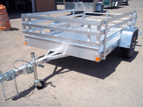 &lt;p&gt;&lt;span style=&quot;font-family: verdana, geneva, sans-serif; font-size: 14px;&quot;&gt;Bear Tracks 65&quot; wide aluminum utility trailer is a great compact size trailer, good for hauling lawnmowers and golf carts. This trailer comes in an 8&#39;, 10&#39;, 12&#39;, and 14&#39; length option. The GVWR is 2200lbs. with a single torsion axle. This trailer comes standard with the features listed below along with some available accessories.&amp;nbsp;&lt;/span&gt;&lt;/p&gt;
&lt;p&gt;&lt;span style=&quot;font-family: verdana, geneva, sans-serif; font-size: 14px;&quot;&gt;&lt;strong&gt;&lt;span style=&quot;color: #222222;&quot;&gt;Standard Features&amp;nbsp;&amp;nbsp;&lt;/span&gt;&lt;/strong&gt;&lt;strong&gt;&lt;span style=&quot;color: #222222;&quot;&gt;&amp;nbsp; &amp;nbsp; &amp;nbsp; &amp;nbsp; &amp;nbsp; &amp;nbsp; &amp;nbsp; &amp;nbsp;&amp;nbsp;&lt;/span&gt;&lt;/strong&gt;&lt;strong&gt;&lt;span style=&quot;color: #222222;&quot;&gt;&amp;nbsp;&lt;/span&gt;&lt;/strong&gt;**Pictures above are not specific to an individual trailer**&amp;nbsp;&lt;/span&gt;&lt;/p&gt;
&lt;ul&gt;
&lt;li dir=&quot;ltr&quot; style=&quot;line-height: 1.38;&quot;&gt;&lt;span style=&quot;font-size: 14px; font-family: verdana, geneva, sans-serif; color: #000000; background-color: transparent; font-weight: 400; font-style: normal; font-variant: normal; text-decoration: none; vertical-align: baseline; white-space: pre-wrap;&quot;&gt;LED Light Package&lt;/span&gt;&lt;/li&gt;
&lt;li dir=&quot;ltr&quot; style=&quot;line-height: 1.38;&quot;&gt;&lt;span style=&quot;font-size: 14px; font-family: verdana, geneva, sans-serif; color: #000000; background-color: transparent; font-weight: 400; font-style: normal; font-variant: normal; text-decoration: none; vertical-align: baseline; white-space: pre-wrap;&quot;&gt;Aluminum Rims&lt;/span&gt;&lt;/li&gt;
&lt;li dir=&quot;ltr&quot; style=&quot;line-height: 1.38;&quot;&gt;&lt;span style=&quot;font-size: 14px; font-family: verdana, geneva, sans-serif; color: #000000; background-color: transparent; font-weight: 400; font-style: normal; font-variant: normal; text-decoration: none; vertical-align: baseline; white-space: pre-wrap;&quot;&gt;Tongue Jack&lt;/span&gt;&lt;/li&gt;
&lt;li dir=&quot;ltr&quot; style=&quot;line-height: 1.38;&quot;&gt;&lt;span style=&quot;font-size: 14px; font-family: verdana, geneva, sans-serif; color: #000000; background-color: transparent; font-weight: 400; font-style: normal; font-variant: normal; text-decoration: none; vertical-align: baseline; white-space: pre-wrap;&quot;&gt;AeroSmart Bi-fold End Gate &amp;ndash; Arched&lt;/span&gt;&lt;/li&gt;
&lt;li dir=&quot;ltr&quot; style=&quot;line-height: 1.38;&quot;&gt;&lt;span style=&quot;font-size: 14px; font-family: verdana, geneva, sans-serif; color: #000000; background-color: transparent; font-weight: 400; font-style: normal; font-variant: normal; text-decoration: none; vertical-align: baseline; white-space: pre-wrap;&quot;&gt;Hinged Gate System&lt;/span&gt;&lt;/li&gt;
&lt;li dir=&quot;ltr&quot; style=&quot;line-height: 1.38;&quot;&gt;&lt;span style=&quot;font-size: 14px; font-family: verdana, geneva, sans-serif; color: #000000; background-color: transparent; font-weight: 400; font-style: normal; font-variant: normal; text-decoration: none; vertical-align: baseline; white-space: pre-wrap;&quot;&gt;Bolted-on Aluminum Fenders&lt;/span&gt;&lt;/li&gt;
&lt;li dir=&quot;ltr&quot; style=&quot;line-height: 1.38;&quot;&gt;&lt;span style=&quot;font-size: 14px; font-family: verdana, geneva, sans-serif; color: #000000; background-color: transparent; font-weight: 400; font-style: normal; font-variant: normal; text-decoration: none; vertical-align: baseline; white-space: pre-wrap;&quot;&gt;Curled Front Rail&lt;/span&gt;&lt;/li&gt;
&lt;li dir=&quot;ltr&quot; style=&quot;line-height: 1.38;&quot;&gt;&lt;span style=&quot;font-size: 14px; font-family: verdana, geneva, sans-serif; color: #000000; background-color: transparent; font-weight: 400; font-style: normal; font-variant: normal; text-decoration: none; vertical-align: baseline; white-space: pre-wrap;&quot;&gt;Formed and Hardened Tongue&lt;/span&gt;&lt;/li&gt;
&lt;li dir=&quot;ltr&quot; style=&quot;line-height: 1.38;&quot;&gt;&lt;span style=&quot;font-size: 14px; font-family: verdana, geneva, sans-serif; color: #000000; background-color: transparent; font-weight: 400; font-style: normal; font-variant: normal; text-decoration: none; vertical-align: baseline; white-space: pre-wrap;&quot;&gt;5/8 in. Rod Corner Tie Down Points&lt;/span&gt;&lt;/li&gt;
&lt;li dir=&quot;ltr&quot; style=&quot;line-height: 1.38;&quot;&gt;&lt;span style=&quot;font-size: 14px; font-family: verdana, geneva, sans-serif; color: #000000; background-color: transparent; font-weight: 400; font-style: normal; font-variant: normal; text-decoration: none; vertical-align: baseline; white-space: pre-wrap;&quot;&gt;Custom Extruded Deep Side Rail&lt;/span&gt;&lt;/li&gt;
&lt;li dir=&quot;ltr&quot; style=&quot;line-height: 1.38;&quot;&gt;&lt;span style=&quot;font-size: 14px; font-family: verdana, geneva, sans-serif; color: #000000; background-color: transparent; font-weight: 400; font-style: normal; font-variant: normal; text-decoration: none; vertical-align: baseline; white-space: pre-wrap;&quot;&gt;SmartDrain System &amp;ndash; Northern Climate Protection&lt;/span&gt;&lt;/li&gt;
&lt;li dir=&quot;ltr&quot; style=&quot;line-height: 1.38;&quot;&gt;&lt;span style=&quot;font-size: 14px; font-family: verdana, geneva, sans-serif; color: #000000; background-color: transparent; font-weight: 400; font-style: normal; font-variant: normal; text-decoration: none; vertical-align: baseline; white-space: pre-wrap;&quot;&gt;All Aluminum Construction&lt;/span&gt;&lt;/li&gt;
&lt;li dir=&quot;ltr&quot; style=&quot;line-height: 1.38;&quot;&gt;&lt;span style=&quot;font-size: 14px; font-family: verdana, geneva, sans-serif; color: #000000; background-color: transparent; font-weight: 400; font-style: normal; font-variant: normal; text-decoration: none; vertical-align: baseline; white-space: pre-wrap;&quot;&gt;Decking that&amp;rsquo;s built to last&lt;/span&gt;&lt;/li&gt;
&lt;li dir=&quot;ltr&quot; style=&quot;line-height: 1.38;&quot;&gt;&lt;span style=&quot;font-size: 14px; font-family: verdana, geneva, sans-serif; color: #000000; background-color: transparent; font-weight: 400; font-style: normal; font-variant: normal; text-decoration: none; vertical-align: baseline; white-space: pre-wrap;&quot;&gt;TouchPoint Weld System&lt;/span&gt;&lt;/li&gt;
&lt;li dir=&quot;ltr&quot; style=&quot;line-height: 1.38;&quot;&gt;&lt;span style=&quot;font-size: 14px; font-family: verdana, geneva, sans-serif; color: #000000; background-color: transparent; font-weight: 400; font-style: normal; font-variant: normal; text-decoration: none; vertical-align: baseline; white-space: pre-wrap;&quot;&gt;Wishbone Tongue Design&lt;/span&gt;&lt;/li&gt;
&lt;li dir=&quot;ltr&quot; style=&quot;line-height: 1.38;&quot;&gt;&lt;span style=&quot;font-size: 14px; font-family: verdana, geneva, sans-serif; color: #000000; background-color: transparent; font-weight: 400; font-style: normal; font-variant: normal; text-decoration: none; vertical-align: baseline; white-space: pre-wrap;&quot;&gt;WireGuard Enclosed and Jacketed Wiring System&lt;/span&gt;&lt;/li&gt;
&lt;li dir=&quot;ltr&quot; style=&quot;line-height: 1.38;&quot;&gt;&lt;span style=&quot;font-size: 14px; font-family: verdana, geneva, sans-serif; color: #000000; background-color: transparent; font-weight: 400; font-style: normal; font-variant: normal; text-decoration: none; vertical-align: baseline; white-space: pre-wrap;&quot;&gt;Rubber Torsion Axle with Easy Access Grease Fitting&lt;/span&gt;&lt;/li&gt;
&lt;li dir=&quot;ltr&quot; style=&quot;line-height: 1.38;&quot;&gt;&lt;span style=&quot;font-size: 14px; font-family: verdana, geneva, sans-serif; color: #000000; background-color: transparent; font-weight: 400; font-style: normal; font-variant: normal; text-decoration: none; vertical-align: baseline; white-space: pre-wrap;&quot;&gt;QuietRide Noise Reduction System&lt;/span&gt;&lt;/li&gt;
&lt;li dir=&quot;ltr&quot; style=&quot;line-height: 1.38;&quot;&gt;&lt;span style=&quot;font-size: 14px; font-family: verdana, geneva, sans-serif; color: #000000; background-color: transparent; font-weight: 400; font-style: normal; font-variant: normal; text-decoration: none; vertical-align: baseline; white-space: pre-wrap;&quot;&gt;Bear Track Fit and Finish&lt;/span&gt;&lt;/li&gt;
&lt;/ul&gt;
&lt;p&gt;&lt;span style=&quot;font-family: verdana, geneva, sans-serif; font-size: 14px;&quot;&gt;&lt;strong&gt;&lt;span style=&quot;color: #000000; background-color: transparent; font-style: normal; font-variant: normal; text-decoration: none; vertical-align: baseline; white-space: pre-wrap;&quot;&gt;Accessories&lt;/span&gt;&lt;/strong&gt;&lt;strong id=&quot;docs-internal-guid-70e61ff4-7fff-eb4d-67f7-ee134802cbab&quot; style=&quot;font-weight: normal;&quot;&gt;&lt;/strong&gt;&lt;strong id=&quot;docs-internal-guid-662a110a-7fff-c0ea-791d-9c431fba6357&quot; style=&quot;font-weight: normal;&quot;&gt;&lt;/strong&gt;&lt;/span&gt;&lt;/p&gt;
&lt;ul&gt;
&lt;li dir=&quot;ltr&quot; style=&quot;line-height: 1.38;&quot;&gt;&lt;span style=&quot;font-size: 14px; font-family: verdana, geneva, sans-serif; color: #000000; background-color: transparent; font-weight: 400; font-style: normal; font-variant: normal; text-decoration: none; vertical-align: baseline; white-space: pre-wrap;&quot;&gt;Front Rock Guards&amp;nbsp;&lt;/span&gt;&lt;/li&gt;
&lt;li dir=&quot;ltr&quot; style=&quot;line-height: 1.38;&quot;&gt;&lt;span style=&quot;font-size: 14px; font-family: verdana, geneva, sans-serif; color: #000000; background-color: transparent; font-weight: 400; font-style: normal; font-variant: normal; text-decoration: none; vertical-align: baseline; white-space: pre-wrap;&quot;&gt;Open or Solid Side Kit&lt;/span&gt;&lt;/li&gt;
&lt;li dir=&quot;ltr&quot; style=&quot;line-height: 1.38;&quot;&gt;&lt;span style=&quot;font-size: 14px; font-family: verdana, geneva, sans-serif; color: #000000; background-color: transparent; font-weight: 400; font-style: normal; font-variant: normal; text-decoration: none; vertical-align: baseline; white-space: pre-wrap;&quot;&gt;Spare Tire Carrier&lt;/span&gt;&lt;/li&gt;
&lt;li dir=&quot;ltr&quot; style=&quot;line-height: 1.38;&quot;&gt;&lt;span style=&quot;font-size: 14px; font-family: verdana, geneva, sans-serif; color: #000000; background-color: transparent; font-weight: 400; font-style: normal; font-variant: normal; text-decoration: none; vertical-align: baseline; white-space: pre-wrap;&quot;&gt;D-Ring Tie Downs&lt;/span&gt;&lt;span style=&quot;font-size: 11pt; font-family: Verdana; color: #000000; background-color: transparent; font-weight: 400; font-style: normal; font-variant: normal; text-decoration: none; vertical-align: baseline; white-space: pre-wrap;&quot;&gt;&lt;br /&gt;&lt;/span&gt;&lt;/li&gt;
&lt;/ul&gt;