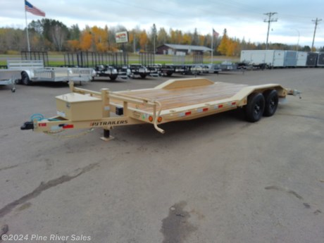 &lt;p&gt;&lt;span style=&quot;font-size: 14px; font-family: verdana, geneva, sans-serif;&quot;&gt;PJ Trailer&#39;s (B5) 5&#39;&#39; channel buggy hauler is a great quality trailer. With the drive over fenders it is good for hauling vehicles and other equipment. The B5 has a GVWR of 9900lbs. This Trailer is 20&#39; in length with a deck width of 102&#39;&#39;. These buggy haulers come standard with the listed features below.&lt;/span&gt;&lt;/p&gt;
&lt;p&gt;&lt;span style=&quot;font-size: 14px; font-family: verdana, geneva, sans-serif;&quot;&gt;&lt;strong&gt;&lt;span style=&quot;color: #222222;&quot;&gt;2024 PJ 20&#39; Buggy Hauler Stock#9958&lt;/span&gt;&lt;/strong&gt;&lt;/span&gt;&lt;/p&gt;
&lt;p&gt;&lt;span style=&quot;font-size: 14px; font-family: verdana, geneva, sans-serif;&quot;&gt;&lt;strong&gt;&lt;span style=&quot;color: #222222;&quot;&gt;Standard Features&amp;nbsp; &amp;nbsp; &amp;nbsp; &amp;nbsp; &amp;nbsp; &amp;nbsp; &amp;nbsp; &amp;nbsp; &amp;nbsp; &lt;/span&gt;&lt;/strong&gt;&lt;strong&gt;&lt;span style=&quot;color: #222222;&quot;&gt;&amp;nbsp;&lt;/span&gt;&lt;/strong&gt;**Pictures above are not specific to an individual trailer**&amp;nbsp;&lt;/span&gt;&lt;/p&gt;
&lt;ul&gt;
&lt;li&gt;&lt;span style=&quot;font-size: 14px; font-family: verdana, geneva, sans-serif;&quot;&gt;5,200# lb. axles&lt;/span&gt;&lt;/li&gt;
&lt;li&gt;&lt;span style=&quot;font-family: verdana, geneva, sans-serif;&quot;&gt;2-5/16&quot; adjustable coupler&lt;/span&gt;&lt;/li&gt;
&lt;li&gt;&lt;span style=&quot;font-size: 14px; font-family: verdana, geneva, sans-serif;&quot;&gt;Safety Chains&lt;/span&gt;&lt;/li&gt;
&lt;li&gt;&lt;span style=&quot;font-size: 14px; font-family: verdana, geneva, sans-serif;&quot;&gt;4 Leaf Double-eye Spring Suspension&lt;/span&gt;&lt;/li&gt;
&lt;li&gt;&lt;span style=&quot;font-size: 14px; font-family: verdana, geneva, sans-serif;&quot;&gt;ST205/75R15 Radial Tires (1,820 lb)&lt;/span&gt;&lt;/li&gt;
&lt;li&gt;&lt;span style=&quot;font-size: 14px; font-family: verdana, geneva, sans-serif;&quot;&gt;Electric Breakaway Kit w/ Charger&lt;/span&gt;&lt;/li&gt;
&lt;li&gt;&lt;span style=&quot;font-size: 14px; font-family: verdana, geneva, sans-serif;&quot;&gt;Rubrail &amp;amp; Stake Pockets&lt;/span&gt;&lt;/li&gt;
&lt;li&gt;&lt;span style=&quot;font-size: 14px; font-family: verdana, geneva, sans-serif;&quot;&gt;9&amp;rdquo; High Drive-Over Steel Fenders&lt;/span&gt;&lt;/li&gt;
&lt;li&gt;&lt;span style=&quot;font-size: 14px; font-family: verdana, geneva, sans-serif;&quot;&gt;2&#39; Dovetail w/ 5&#39; rear slide in ramps&lt;/span&gt;&lt;/li&gt;
&lt;li&gt;&lt;span style=&quot;font-size: 14px; font-family: verdana, geneva, sans-serif;&quot;&gt;5&amp;rsquo; Channel Ramps w/ Holder&lt;/span&gt;&lt;/li&gt;
&lt;li&gt;&lt;span style=&quot;font-size: 14px; font-family: verdana, geneva, sans-serif;&quot;&gt;5&amp;rdquo; Channel Frame &amp;amp; Tongue&lt;/span&gt;&lt;/li&gt;
&lt;li&gt;&lt;span style=&quot;font-size: 14px; font-family: verdana, geneva, sans-serif;&quot;&gt;2&amp;rdquo; Treated Pine Lumber Deck&lt;/span&gt;&lt;/li&gt;
&lt;li&gt;&lt;span style=&quot;font-size: 14px; font-family: verdana, geneva, sans-serif;&quot;&gt;102&amp;rdquo; Wide Deck&lt;/span&gt;&lt;/li&gt;
&lt;li&gt;&lt;span style=&quot;font-size: 14px; font-family: verdana, geneva, sans-serif;&quot;&gt;LED Lights&lt;/span&gt;&lt;/li&gt;
&lt;li&gt;&lt;span style=&quot;font-size: 14px; font-family: verdana, geneva, sans-serif;&quot;&gt;All-Weather Wiring Harness&lt;/span&gt;&lt;/li&gt;
&lt;li&gt;&lt;span style=&quot;font-size: 14px; font-family: verdana, geneva, sans-serif;&quot;&gt;Sand Blasted, Acid Washed, Powder Coated&lt;/span&gt;&lt;/li&gt;
&lt;li&gt;&lt;span style=&quot;font-size: 14px; font-family: verdana, geneva, sans-serif;&quot;&gt;5 year Dexter Axle Warranty&lt;/span&gt;&lt;/li&gt;
&lt;li&gt;&lt;span style=&quot;font-size: 14px; font-family: verdana, geneva, sans-serif;&quot;&gt;Rear trailer support jacks&lt;/span&gt;&lt;/li&gt;
&lt;li&gt;&lt;span style=&quot;font-size: 14px; font-family: verdana, geneva, sans-serif;&quot;&gt;Front toolbox&lt;/span&gt;&lt;/li&gt;
&lt;/ul&gt;
&lt;p&gt;&lt;span style=&quot;font-size: 14px; font-family: verdana, geneva, sans-serif;&quot;&gt;&lt;span style=&quot;color: #050505; font-family: &#39;Segoe UI Historic&#39;, &#39;Segoe UI&#39;, Helvetica, Arial, sans-serif; font-size: 15px; white-space: pre-wrap;&quot;&gt;Please call or email us anytime with any questions. Thank You Pine River Sales 218-879-8865 pineriversales@msn.com *Disclaimer: All inventory, prices, and configurations are subject to prior sale and availability. Prices exclude tax, title, tags, governmental fees, and any finance charges (if applicable). Unless otherwise stated separately in the trailer details, price does not include processing, administrative, closing or similar fees. All specifications and measurements are subject to change. Prices are subject to change without notice! Please call for current pricing! Trailer dimensions, weights, and measurements will vary due to manufacturing and production changes. Images attached within the post may vary from exact unit. Please verify actual measurements of any unit prior to purchasing it. &lt;/span&gt;NEO&lt;span style=&quot;color: #050505; font-family: &#39;Segoe UI Historic&#39;, &#39;Segoe UI&#39;, Helvetica, Arial, sans-serif; font-size: 15px; white-space: pre-wrap;&quot;&gt;, United, H&amp;amp;H, Lacrosse, Sure &lt;/span&gt;Trac&lt;span style=&quot;color: #050505; font-family: &#39;Segoe UI Historic&#39;, &#39;Segoe UI&#39;, Helvetica, Arial, sans-serif; font-size: 15px; white-space: pre-wrap;&quot;&gt;, &lt;/span&gt;Midsota&lt;span style=&quot;color: #050505; font-family: &#39;Segoe UI Historic&#39;, &#39;Segoe UI&#39;, Helvetica, Arial, sans-serif; font-size: 15px; white-space: pre-wrap;&quot;&gt;, &lt;/span&gt;MTI&lt;span style=&quot;color: #050505; font-family: &#39;Segoe UI Historic&#39;, &#39;Segoe UI&#39;, Helvetica, Arial, sans-serif; font-size: 15px; white-space: pre-wrap;&quot;&gt;, RC, &lt;/span&gt;Haulmark&lt;span style=&quot;color: #050505; font-family: &#39;Segoe UI Historic&#39;, &#39;Segoe UI&#39;, Helvetica, Arial, sans-serif; font-size: 15px; white-space: pre-wrap;&quot;&gt;, Wells Cargo trailers, Trailer, curt manufacturing, trailers for sale, used Cargo trailer, &lt;/span&gt;ATV&lt;span style=&quot;color: #050505; font-family: &#39;Segoe UI Historic&#39;, &#39;Segoe UI&#39;, Helvetica, Arial, sans-serif; font-size: 15px; white-space: pre-wrap;&quot;&gt; trailer, etc, walk behind mower, used enclosed cargo trailer, trailer axle, Ez hauler, Livestock Trailer, trailer for sale, Used Horse Trailer, Big &lt;/span&gt;tex&lt;span style=&quot;color: #050505; font-family: &#39;Segoe UI Historic&#39;, &#39;Segoe UI&#39;, Helvetica, Arial, sans-serif; font-size: 15px; white-space: pre-wrap;&quot;&gt;, &lt;/span&gt;Featherlite&lt;span style=&quot;color: #050505; font-family: &#39;Segoe UI Historic&#39;, &#39;Segoe UI&#39;, Helvetica, Arial, sans-serif; font-size: 15px; white-space: pre-wrap;&quot;&gt;, trailer light, Royal cargo, trailer rental, &lt;/span&gt;gooseneck&lt;span style=&quot;color: #050505; font-family: &#39;Segoe UI Historic&#39;, &#39;Segoe UI&#39;, Helvetica, Arial, sans-serif; font-size: 15px; white-space: pre-wrap;&quot;&gt; trailer, Utility trailer, &lt;/span&gt;american&lt;span style=&quot;color: #050505; font-family: &#39;Segoe UI Historic&#39;, &#39;Segoe UI&#39;, Helvetica, Arial, sans-serif; font-size: 15px; white-space: pre-wrap;&quot;&gt; hauler, used utility trailer, continental cargo, string trimmer, Horse trailer, used trailers, car trailers, &lt;/span&gt;ariens&lt;span style=&quot;color: #050505; font-family: &#39;Segoe UI Historic&#39;, &#39;Segoe UI&#39;, Helvetica, Arial, sans-serif; font-size: 15px; white-space: pre-wrap;&quot;&gt;, Motorcycle Trailer, trailers for sale, trophy, lawn mower, flatbed trailer, cargo trailers, &lt;/span&gt;Maxxd&lt;span style=&quot;color: #050505; font-family: &#39;Segoe UI Historic&#39;, &#39;Segoe UI&#39;, Helvetica, Arial, sans-serif; font-size: 15px; white-space: pre-wrap;&quot;&gt;, united, trailer for sale, Trailer hitch, Car hauler, high country, PJ, &lt;/span&gt;sundowner&lt;span style=&quot;color: #050505; font-family: &#39;Segoe UI Historic&#39;, &#39;Segoe UI&#39;, Helvetica, Arial, sans-serif; font-size: 15px; white-space: pre-wrap;&quot;&gt;, Elite, Stealth, big &lt;/span&gt;tex&lt;span style=&quot;color: #050505; font-family: &#39;Segoe UI Historic&#39;, &#39;Segoe UI&#39;, Helvetica, Arial, sans-serif; font-size: 15px; white-space: pre-wrap;&quot;&gt;, snowmobile trailer, &lt;/span&gt;Traxx&lt;span style=&quot;color: #050505; font-family: &#39;Segoe UI Historic&#39;, &#39;Segoe UI&#39;, Helvetica, Arial, sans-serif; font-size: 15px; white-space: pre-wrap;&quot;&gt;, trailers, trailer light, cargo trailer, Wells cargo, Trailer parts, gravely, enclosed trailer, equipment trailer, mid &lt;/span&gt;sota&lt;span style=&quot;color: #050505; font-family: &#39;Segoe UI Historic&#39;, &#39;Segoe UI&#39;, Helvetica, Arial, sans-serif; font-size: 15px; white-space: pre-wrap;&quot;&gt;, car trailers, &lt;/span&gt;ATC&lt;span style=&quot;color: #050505; font-family: &#39;Segoe UI Historic&#39;, &#39;Segoe UI&#39;, Helvetica, Arial, sans-serif; font-size: 15px; white-space: pre-wrap;&quot;&gt;, Stock Trailer, trailer sales, curt mfg, cargo trailers, Load Trail, used Dump, Log splitter, &lt;/span&gt;MTI&lt;span style=&quot;color: #050505; font-family: &#39;Segoe UI Historic&#39;, &#39;Segoe UI&#39;, Helvetica, Arial, sans-serif; font-size: 15px; white-space: pre-wrap;&quot;&gt;, Race car trailer, Car trailer,&lt;/span&gt;&lt;/span&gt;&lt;/p&gt;
&lt;p&gt;&amp;nbsp;Pine River Sales is not responsible for any typos, errors, or misprints found in our ad.&lt;/p&gt;