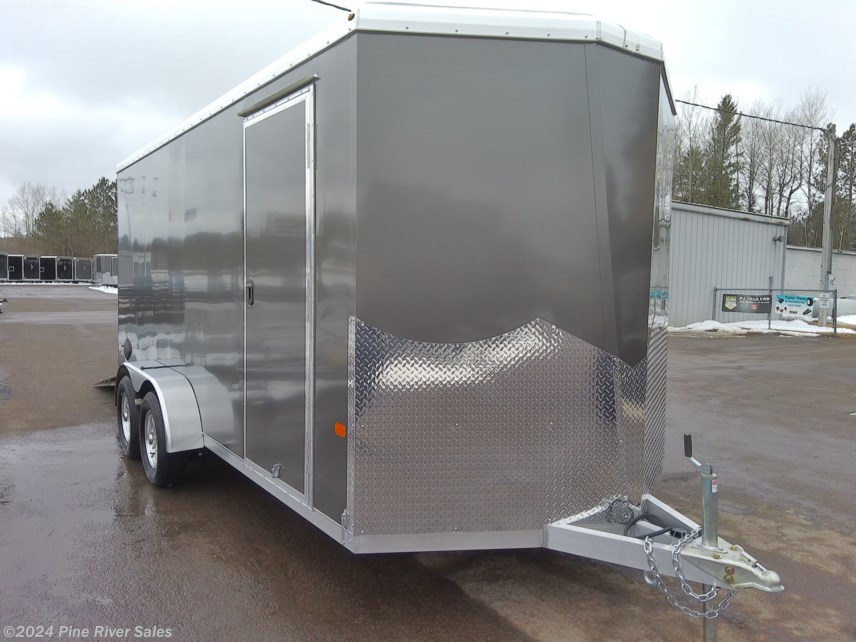 New 2024 Neo Trailers NAVR 7 x 16 Enclosed Trailer Charcoal available in Cloquet, Minnesota