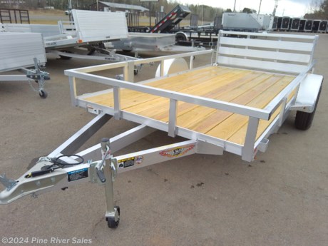 &lt;p&gt;&lt;span style=&quot;font-size: 14px; font-family: verdana, geneva, sans-serif;&quot;&gt;H&amp;amp;H&#39;s aluminum ATV utility trailer is a great all-around trailer. This trailer has aluminum rails, fold down rear ramp, and side ATV ramps. This trailer is 12&#39; long with a deck width of 82&quot;. This trailer has a single axle with a GVWR of 2990#. This trailer comes standard with the features listed below.&lt;/span&gt;&lt;/p&gt;
&lt;p&gt;&lt;span style=&quot;font-size: 14px; font-family: verdana, geneva, sans-serif;&quot;&gt;&lt;strong&gt;&lt;span style=&quot;color: #222222;&quot;&gt;Standard Features&amp;nbsp; &amp;nbsp; &amp;nbsp; &amp;nbsp; &amp;nbsp; &amp;nbsp; &amp;nbsp; &amp;nbsp; &amp;nbsp;&amp;nbsp;&lt;/span&gt;&lt;/strong&gt;&lt;strong&gt;&lt;span style=&quot;color: #222222;&quot;&gt;&amp;nbsp;&lt;/span&gt;&lt;/strong&gt;**Pictures above are not specific to an individual trailer**&lt;strong id=&quot;docs-internal-guid-fcb9afb5-7fff-15e7-2ce1-6074f923bef1&quot; style=&quot;font-weight: normal;&quot;&gt;&lt;/strong&gt;&lt;/span&gt;&lt;/p&gt;
&lt;ul&gt;
&lt;li dir=&quot;ltr&quot; style=&quot;line-height: 1.38;&quot;&gt;&lt;span style=&quot;font-size: 11pt; font-family: Verdana; color: #000000; background-color: transparent; font-weight: 400; font-style: normal; font-variant: normal; text-decoration: none; vertical-align: baseline; white-space: pre-wrap;&quot;&gt;3&quot;x 2&quot; Angle Aluminum Extrusion Frame&lt;/span&gt;&lt;/li&gt;
&lt;li dir=&quot;ltr&quot; style=&quot;line-height: 1.38;&quot;&gt;&lt;span style=&quot;font-size: 11pt; font-family: Verdana; color: #000000; background-color: transparent; font-weight: 400; font-style: normal; font-variant: normal; text-decoration: none; vertical-align: baseline; white-space: pre-wrap;&quot;&gt;Aluminum Angle Crossmembers - Single Axle Models&lt;/span&gt;&lt;/li&gt;
&lt;li dir=&quot;ltr&quot; style=&quot;line-height: 1.38;&quot;&gt;&lt;span style=&quot;font-size: 11pt; font-family: Verdana; color: #000000; background-color: transparent; font-weight: 400; font-style: normal; font-variant: normal; text-decoration: none; vertical-align: baseline; white-space: pre-wrap;&quot;&gt;Aluminum Channel Crossmembers - Tandem Axle Models&lt;/span&gt;&lt;/li&gt;
&lt;li dir=&quot;ltr&quot; style=&quot;line-height: 1.38;&quot;&gt;&lt;span style=&quot;font-size: 11pt; font-family: Verdana; color: #000000; background-color: transparent; font-weight: 400; font-style: normal; font-variant: normal; text-decoration: none; vertical-align: baseline; white-space: pre-wrap;&quot;&gt;Aluminum Extrusion Tube Uprights &amp;amp; 2&quot;x 2&quot; Top Rail&lt;/span&gt;&lt;/li&gt;
&lt;li dir=&quot;ltr&quot; style=&quot;line-height: 1.38;&quot;&gt;&lt;span style=&quot;font-size: 11pt; font-family: Verdana; color: #000000; background-color: transparent; font-weight: 400; font-style: normal; font-variant: normal; text-decoration: none; vertical-align: baseline; white-space: pre-wrap;&quot;&gt;(2) 3&quot;x 5&#39; ATV Ramp Side Conversions&lt;/span&gt;&lt;/li&gt;
&lt;li dir=&quot;ltr&quot; style=&quot;line-height: 1.38;&quot;&gt;&lt;span style=&quot;font-size: 11pt; font-family: Verdana; color: #000000; background-color: transparent; font-weight: 400; font-style: normal; font-variant: normal; text-decoration: none; vertical-align: baseline; white-space: pre-wrap;&quot;&gt;Aluminum Triple Tube Tongue&lt;/span&gt;&lt;/li&gt;
&lt;li dir=&quot;ltr&quot; style=&quot;line-height: 1.38;&quot;&gt;&lt;span style=&quot;font-size: 11pt; font-family: Verdana; color: #000000; background-color: transparent; font-weight: 400; font-style: normal; font-variant: normal; text-decoration: none; vertical-align: baseline; white-space: pre-wrap;&quot;&gt;Radius Fender with Backs&lt;/span&gt;&lt;/li&gt;
&lt;li dir=&quot;ltr&quot; style=&quot;line-height: 1.38;&quot;&gt;&lt;span style=&quot;font-size: 11pt; font-family: Verdana; color: #000000; background-color: transparent; font-weight: 400; font-style: normal; font-variant: normal; text-decoration: none; vertical-align: baseline; white-space: pre-wrap;&quot;&gt;15&quot; Aluminum Wheels&lt;/span&gt;&lt;/li&gt;
&lt;li dir=&quot;ltr&quot; style=&quot;line-height: 1.38;&quot;&gt;&lt;span style=&quot;font-size: 11pt; font-family: Verdana; color: #000000; background-color: transparent; font-weight: 400; font-style: normal; font-variant: normal; text-decoration: none; vertical-align: baseline; white-space: pre-wrap;&quot;&gt;Full DOT Compliant, LED Lighting&lt;/span&gt;&lt;/li&gt;
&lt;li dir=&quot;ltr&quot; style=&quot;line-height: 1.38;&quot;&gt;&lt;span style=&quot;font-size: 11pt; font-family: Verdana; color: #000000; background-color: transparent; font-weight: 400; font-style: normal; font-variant: normal; text-decoration: none; vertical-align: baseline; white-space: pre-wrap;&quot;&gt;Sealed Wiring Harness&lt;/span&gt;&lt;/li&gt;
&lt;li dir=&quot;ltr&quot; style=&quot;line-height: 1.38;&quot;&gt;&lt;span style=&quot;font-size: 11pt; font-family: Verdana; color: #000000; background-color: transparent; font-weight: 400; font-style: normal; font-variant: normal; text-decoration: none; vertical-align: baseline; white-space: pre-wrap;&quot;&gt;A-Frame Posi-Lock Coupler&lt;/span&gt;&lt;/li&gt;
&lt;li dir=&quot;ltr&quot; style=&quot;line-height: 1.38;&quot;&gt;&lt;span style=&quot;font-size: 11pt; font-family: Verdana; color: #000000; background-color: transparent; font-weight: 400; font-style: normal; font-variant: normal; text-decoration: none; vertical-align: baseline; white-space: pre-wrap;&quot;&gt;Dual Safety Chain &amp;amp; Hooks - DOT Approved&lt;/span&gt;&lt;/li&gt;
&lt;li dir=&quot;ltr&quot; style=&quot;line-height: 1.38;&quot;&gt;&lt;span style=&quot;font-size: 11pt; font-family: Verdana; color: #000000; background-color: transparent; font-weight: 400; font-style: normal; font-variant: normal; text-decoration: none; vertical-align: baseline; white-space: pre-wrap;&quot;&gt;Aluminum Stake Pockets&lt;/span&gt;&lt;/li&gt;
&lt;li dir=&quot;ltr&quot; style=&quot;line-height: 1.38;&quot;&gt;&lt;span style=&quot;font-size: 11pt; font-family: Verdana; color: #000000; background-color: transparent; font-weight: 400; font-style: normal; font-variant: normal; text-decoration: none; vertical-align: baseline; white-space: pre-wrap;&quot;&gt;2x8 Treated, #1 Grade Wood Deck&lt;/span&gt;&lt;/li&gt;
&lt;li dir=&quot;ltr&quot; style=&quot;line-height: 1.38;&quot;&gt;&lt;span style=&quot;font-size: 11pt; font-family: Verdana; color: #000000; background-color: transparent; font-weight: 400; font-style: normal; font-variant: normal; text-decoration: none; vertical-align: baseline; white-space: pre-wrap;&quot;&gt;Front &amp;amp; Rear Board End Caps&lt;/span&gt;&lt;/li&gt;
&lt;li dir=&quot;ltr&quot; style=&quot;line-height: 1.38;&quot;&gt;&lt;span style=&quot;font-size: 11pt; font-family: Verdana; color: #000000; background-color: transparent; font-weight: 400; font-style: normal; font-variant: normal; text-decoration: none; vertical-align: baseline; white-space: pre-wrap;&quot;&gt;54&quot; Rear Bi-Fold Gate (2200 lb Rated)&lt;/span&gt;&lt;/li&gt;
&lt;li dir=&quot;ltr&quot; style=&quot;line-height: 1.38;&quot;&gt;&lt;span style=&quot;font-family: Verdana;&quot;&gt;&lt;span style=&quot;font-size: 14.6667px; white-space: pre-wrap;&quot;&gt;Spare tire mount&lt;/span&gt;&lt;/span&gt;&lt;/li&gt;
&lt;li dir=&quot;ltr&quot; style=&quot;line-height: 1.38;&quot;&gt;&lt;span style=&quot;font-family: Verdana;&quot;&gt;&lt;span style=&quot;font-size: 14.6667px; white-space: pre-wrap;&quot;&gt;Enclosed wiring&lt;/span&gt;&lt;/span&gt;&lt;span style=&quot;font-family: Verdana;&quot;&gt;&lt;span style=&quot;font-size: 14.6667px; white-space: pre-wrap;&quot;&gt;&lt;br /&gt;&lt;br /&gt;Please call or email us anytime with any questions. Thank You Pine River Sales 218-879-8865 pineriversales@msn.com *Disclaimer: All inventory, prices, and configurations are subject to prior sale and availability. Prices exclude tax, title, tags, governmental fees, and any finance charges (if applicable). Unless otherwise stated separately in the trailer details, price does not include processing, administrative, closing or similar fees. All specifications and measurements are subject to change. Prices are subject to change without notice! Please call for current pricing! Trailer dimensions, weights, and measurements will vary due to manufacturing and production changes. Images attached within the post may vary from exact unit. Please verify actual measurements of any unit prior to purchasing it. NEO&lt;span style=&quot;color: #050505; font-family: &#39;Segoe UI Historic&#39;, &#39;Segoe UI&#39;, Helvetica, Arial, sans-serif; font-size: 15px; white-space: pre-wrap;&quot;&gt;, United, H&amp;amp;H, Lacrosse, Sure &lt;/span&gt;Trac&lt;span style=&quot;color: #050505; font-family: &#39;Segoe UI Historic&#39;, &#39;Segoe UI&#39;, Helvetica, Arial, sans-serif; font-size: 15px; white-space: pre-wrap;&quot;&gt;, &lt;/span&gt;Midsota&lt;span style=&quot;color: #050505; font-family: &#39;Segoe UI Historic&#39;, &#39;Segoe UI&#39;, Helvetica, Arial, sans-serif; font-size: 15px; white-space: pre-wrap;&quot;&gt;, &lt;/span&gt;MTI&lt;span style=&quot;color: #050505; font-family: &#39;Segoe UI Historic&#39;, &#39;Segoe UI&#39;, Helvetica, Arial, sans-serif; font-size: 15px; white-space: pre-wrap;&quot;&gt;, RC, &lt;/span&gt;Haulmark&lt;span style=&quot;color: #050505; font-family: &#39;Segoe UI Historic&#39;, &#39;Segoe UI&#39;, Helvetica, Arial, sans-serif; font-size: 15px; white-space: pre-wrap;&quot;&gt;, Wells Cargo trailers, Trailer, curt manufacturing, trailers for sale, used Cargo trailer, &lt;/span&gt;ATV&lt;span style=&quot;color: #050505; font-family: &#39;Segoe UI Historic&#39;, &#39;Segoe UI&#39;, Helvetica, Arial, sans-serif; font-size: 15px; white-space: pre-wrap;&quot;&gt; trailer, etc, walk behind mower, used enclosed cargo trailer, trailer axle, Ez hauler, Livestock Trailer, trailer for sale, Used Horse Trailer, Big &lt;/span&gt;tex&lt;span style=&quot;color: #050505; font-family: &#39;Segoe UI Historic&#39;, &#39;Segoe UI&#39;, Helvetica, Arial, sans-serif; font-size: 15px; white-space: pre-wrap;&quot;&gt;, &lt;/span&gt;Featherlite&lt;span style=&quot;color: #050505; font-family: &#39;Segoe UI Historic&#39;, &#39;Segoe UI&#39;, Helvetica, Arial, sans-serif; font-size: 15px; white-space: pre-wrap;&quot;&gt;, trailer light, Royal cargo, trailer rental, &lt;/span&gt;gooseneck&lt;span style=&quot;color: #050505; font-family: &#39;Segoe UI Historic&#39;, &#39;Segoe UI&#39;, Helvetica, Arial, sans-serif; font-size: 15px; white-space: pre-wrap;&quot;&gt; trailer, Utility trailer, &lt;/span&gt;american&lt;span style=&quot;color: #050505; font-family: &#39;Segoe UI Historic&#39;, &#39;Segoe UI&#39;, Helvetica, Arial, sans-serif; font-size: 15px; white-space: pre-wrap;&quot;&gt; hauler, used utility trailer, continental cargo, string trimmer, Horse trailer, used trailers, car trailers, &lt;/span&gt;ariens&lt;span style=&quot;color: #050505; font-family: &#39;Segoe UI Historic&#39;, &#39;Segoe UI&#39;, Helvetica, Arial, sans-serif; font-size: 15px; white-space: pre-wrap;&quot;&gt;, Motorcycle Trailer, trailers for sale, trophy, lawn mower, flatbed trailer, cargo trailers, &lt;/span&gt;Maxxd&lt;span style=&quot;color: #050505; font-family: &#39;Segoe UI Historic&#39;, &#39;Segoe UI&#39;, Helvetica, Arial, sans-serif; font-size: 15px; white-space: pre-wrap;&quot;&gt;, united, trailer for sale, Trailer hitch, Car hauler, high country, PJ, &lt;/span&gt;sundowner&lt;span style=&quot;color: #050505; font-family: &#39;Segoe UI Historic&#39;, &#39;Segoe UI&#39;, Helvetica, Arial, sans-serif; font-size: 15px; white-space: pre-wrap;&quot;&gt;, Elite, Stealth, big &lt;/span&gt;tex&lt;span style=&quot;color: #050505; font-family: &#39;Segoe UI Historic&#39;, &#39;Segoe UI&#39;, Helvetica, Arial, sans-serif; font-size: 15px; white-space: pre-wrap;&quot;&gt;, snowmobile trailer, &lt;/span&gt;Traxx&lt;span style=&quot;color: #050505; font-family: &#39;Segoe UI Historic&#39;, &#39;Segoe UI&#39;, Helvetica, Arial, sans-serif; font-size: 15px; white-space: pre-wrap;&quot;&gt;, trailers, trailer light, cargo trailer, Wells cargo, Trailer parts, gravely, enclosed trailer, equipment trailer, mid &lt;/span&gt;sota&lt;span style=&quot;color: #050505; font-family: &#39;Segoe UI Historic&#39;, &#39;Segoe UI&#39;, Helvetica, Arial, sans-serif; font-size: 15px; white-space: pre-wrap;&quot;&gt;, car trailers, &lt;/span&gt;ATC&lt;span style=&quot;color: #050505; font-family: &#39;Segoe UI Historic&#39;, &#39;Segoe UI&#39;, Helvetica, Arial, sans-serif; font-size: 15px; white-space: pre-wrap;&quot;&gt;, Stock Trailer, trailer sales, curt mfg, cargo trailers, Load Trail, used Dump, Log splitter, &lt;/span&gt;MTI&lt;span style=&quot;color: #050505; font-family: &#39;Segoe UI Historic&#39;, &#39;Segoe UI&#39;, Helvetica, Arial, sans-serif; font-size: 15px; white-space: pre-wrap;&quot;&gt;, Race car trailer, Car trailer,&lt;/span&gt;&lt;/span&gt;&lt;/span&gt;&lt;/li&gt;
&lt;/ul&gt;