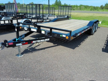 &lt;p&gt;&lt;span style=&quot;font-family: verdana, geneva, sans-serif; font-size: 14px;&quot;&gt;This is a PJ 20&#39; (CE) 5&#39;&#39; channel equipment trailer is a great quality trailer. The 5&#39;&#39; channel equipment trailer is a great option for transporting different types equipment. The CE has a GVWR of 9,990lbs. This trailer is 20&#39; (18&#39;+2&#39; beavertail) with a deck width of 83&#39;&#39; and rear slide out ramps.&lt;/span&gt;&lt;/p&gt;
&lt;p&gt;&lt;span style=&quot;font-size: 14px;&quot;&gt;&lt;span style=&quot;font-family: verdana, geneva, sans-serif;&quot;&gt;&lt;strong&gt;&lt;span style=&quot;color: #222222;&quot;&gt;Standard Features&amp;nbsp; &lt;/span&gt;&lt;/strong&gt;&lt;/span&gt;&lt;span style=&quot;font-family: verdana, geneva, sans-serif;&quot;&gt;&lt;strong&gt;&lt;span style=&quot;color: #222222;&quot;&gt;&amp;nbsp; &amp;nbsp; &amp;nbsp; &amp;nbsp; &amp;nbsp; &amp;nbsp; &amp;nbsp; &amp;nbsp;&amp;nbsp;&lt;/span&gt;&lt;/strong&gt;&lt;strong&gt;&lt;span style=&quot;color: #222222;&quot;&gt;&amp;nbsp;&lt;/span&gt;&lt;/strong&gt;&lt;/span&gt;&lt;/span&gt;&lt;/p&gt;
&lt;ul&gt;
&lt;li dir=&quot;ltr&quot; style=&quot;line-height: 1.38;&quot;&gt;&lt;span style=&quot;font-size: 14px; font-family: Verdana; color: #000000; background-color: #ffffff; font-weight: 400; font-style: normal; font-variant: normal; text-decoration: none; vertical-align: baseline; white-space: pre-wrap;&quot;&gt;9,990 lb. G.V.W.R.&amp;nbsp;&lt;/span&gt;&lt;/li&gt;
&lt;li dir=&quot;ltr&quot; style=&quot;line-height: 1.38;&quot;&gt;&lt;span style=&quot;font-size: 14px; font-family: Verdana; color: #000000; background-color: #ffffff; font-weight: 400; font-style: normal; font-variant: normal; text-decoration: none; vertical-align: baseline; white-space: pre-wrap;&quot;&gt;5,200 lb. x 2 G.A.W.R.&amp;nbsp;&lt;/span&gt;&lt;/li&gt;
&lt;li dir=&quot;ltr&quot; style=&quot;line-height: 1.38;&quot;&gt;&lt;span style=&quot;font-size: 14px; font-family: Verdana; color: #000000; background-color: #ffffff; font-weight: 400; font-style: normal; font-variant: normal; text-decoration: none; vertical-align: baseline; white-space: pre-wrap;&quot;&gt;BP 2 5/16&amp;rdquo; Adjustable (14,000 lb.)&amp;nbsp;&lt;/span&gt;&lt;/li&gt;
&lt;li dir=&quot;ltr&quot; style=&quot;line-height: 1.38;&quot;&gt;&lt;span style=&quot;font-size: 14px; font-family: Verdana; color: #000000; background-color: #ffffff; font-weight: 400; font-style: normal; font-variant: normal; text-decoration: none; vertical-align: baseline; white-space: pre-wrap;&quot;&gt;Safety Chains&amp;nbsp;&lt;/span&gt;&lt;/li&gt;
&lt;li dir=&quot;ltr&quot; style=&quot;line-height: 1.38;&quot;&gt;&lt;span style=&quot;font-size: 14px; font-family: Verdana; color: #000000; background-color: #ffffff; font-weight: 400; font-style: normal; font-variant: normal; text-decoration: none; vertical-align: baseline; white-space: pre-wrap;&quot;&gt;1 - Drop Leg Jack (8,000 lb.)&amp;nbsp;&lt;/span&gt;&lt;/li&gt;
&lt;li dir=&quot;ltr&quot; style=&quot;line-height: 1.38;&quot;&gt;&lt;span style=&quot;font-size: 14px; font-family: Verdana; color: #000000; background-color: #ffffff; font-weight: 400; font-style: normal; font-variant: normal; text-decoration: none; vertical-align: baseline; white-space: pre-wrap;&quot;&gt;2 - Dexter E- Z lube Brake Axle (5,200 lb.)&amp;nbsp;&lt;/span&gt;&lt;/li&gt;
&lt;li dir=&quot;ltr&quot; style=&quot;line-height: 1.38;&quot;&gt;&lt;span style=&quot;font-size: 14px; font-family: Verdana; color: #000000; background-color: #ffffff; font-weight: 400; font-style: normal; font-variant: normal; text-decoration: none; vertical-align: baseline; white-space: pre-wrap;&quot;&gt;2&amp;rsquo; Dovetail w/ 5&amp;rsquo; Rear Slide-in Ramps &lt;/span&gt;&lt;/li&gt;
&lt;li dir=&quot;ltr&quot; style=&quot;line-height: 1.38;&quot;&gt;&lt;span style=&quot;font-size: 14px; font-family: Verdana; color: #000000; background-color: #ffffff; font-weight: 400; font-style: normal; font-variant: normal; text-decoration: none; vertical-align: baseline; white-space: pre-wrap;&quot;&gt;4 -15&amp;rdquo; White Wheels &lt;/span&gt;&lt;/li&gt;
&lt;li dir=&quot;ltr&quot; style=&quot;line-height: 1.38;&quot;&gt;&lt;span style=&quot;font-size: 14px; font-family: Verdana; color: #000000; background-color: #ffffff; font-weight: 400; font-style: normal; font-variant: normal; text-decoration: none; vertical-align: baseline; white-space: pre-wrap;&quot;&gt;4 - 225/75R15 Radial Tires&amp;nbsp;&lt;/span&gt;&lt;/li&gt;
&lt;li dir=&quot;ltr&quot; style=&quot;line-height: 1.38;&quot;&gt;&lt;span style=&quot;font-size: 14px; font-family: Verdana; color: #000000; background-color: #ffffff; font-weight: 400; font-style: normal; font-variant: normal; text-decoration: none; vertical-align: baseline; white-space: pre-wrap;&quot;&gt;Stake Pockets w/ Rubrail&lt;/span&gt;&lt;/li&gt;
&lt;li dir=&quot;ltr&quot; style=&quot;line-height: 1.38;&quot;&gt;&lt;span style=&quot;font-size: 14px; font-family: Verdana; color: #000000; background-color: #ffffff; font-weight: 400; font-style: normal; font-variant: normal; text-decoration: none; vertical-align: baseline; white-space: pre-wrap;&quot;&gt;Electric Breakaway Kit w/ Charger&amp;nbsp;&lt;/span&gt;&lt;/li&gt;
&lt;li dir=&quot;ltr&quot; style=&quot;line-height: 1.38;&quot;&gt;&lt;span style=&quot;font-size: 14px; font-family: Verdana; color: #000000; background-color: #ffffff; font-weight: 400; font-style: normal; font-variant: normal; text-decoration: none; vertical-align: baseline; white-space: pre-wrap;&quot;&gt;Drive-Over Steel Fenders&amp;nbsp;&lt;/span&gt;&lt;/li&gt;
&lt;li dir=&quot;ltr&quot; style=&quot;line-height: 1.38;&quot;&gt;&lt;span style=&quot;font-size: 14px; font-family: Verdana; color: #000000; background-color: #ffffff; font-weight: 400; font-style: normal; font-variant: normal; text-decoration: none; vertical-align: baseline; white-space: pre-wrap;&quot;&gt;Dual Bulldog Rear Support Jacks&amp;nbsp;&lt;/span&gt;&lt;/li&gt;
&lt;li dir=&quot;ltr&quot; style=&quot;line-height: 1.38;&quot;&gt;&lt;span style=&quot;font-size: 14px; font-family: Verdana; color: #000000; background-color: #ffffff; font-weight: 400; font-style: normal; font-variant: normal; text-decoration: none; vertical-align: baseline; white-space: pre-wrap;&quot;&gt;5&amp;rdquo; Channel Frame &amp;amp; Tongue&amp;nbsp;&lt;/span&gt;&lt;/li&gt;
&lt;li dir=&quot;ltr&quot; style=&quot;line-height: 1.38;&quot;&gt;&lt;span style=&quot;font-size: 14px; font-family: Verdana; color: #000000; background-color: #ffffff; font-weight: 400; font-style: normal; font-variant: normal; text-decoration: none; vertical-align: baseline; white-space: pre-wrap;&quot;&gt;3&amp;rdquo; Channel Crossmembers 16&amp;rdquo; on Center&amp;nbsp;&lt;/span&gt;&lt;/li&gt;
&lt;li dir=&quot;ltr&quot; style=&quot;line-height: 1.38;&quot;&gt;&lt;span style=&quot;font-size: 14px; font-family: Verdana; color: #000000; background-color: #ffffff; font-weight: 400; font-style: normal; font-variant: normal; text-decoration: none; vertical-align: baseline; white-space: pre-wrap;&quot;&gt;2&amp;rdquo; Treated Pine Lumber Deck&amp;nbsp;&lt;/span&gt;&lt;/li&gt;
&lt;li dir=&quot;ltr&quot; style=&quot;line-height: 1.38;&quot;&gt;&lt;span style=&quot;font-size: 14px; font-family: Verdana; color: #000000; background-color: #ffffff; font-weight: 400; font-style: normal; font-variant: normal; text-decoration: none; vertical-align: baseline; white-space: pre-wrap;&quot;&gt;83&amp;rdquo; Wide Deck &lt;/span&gt;&lt;/li&gt;
&lt;li dir=&quot;ltr&quot; style=&quot;line-height: 1.38;&quot;&gt;&lt;span style=&quot;font-size: 14px; font-family: Verdana; color: #000000; background-color: #ffffff; font-weight: 400; font-style: normal; font-variant: normal; text-decoration: none; vertical-align: baseline; white-space: pre-wrap;&quot;&gt;DOT Approved Flushmount Lifetime LED Lights&amp;nbsp;&lt;/span&gt;&lt;/li&gt;
&lt;li dir=&quot;ltr&quot; style=&quot;line-height: 1.38;&quot;&gt;&lt;span style=&quot;font-size: 14px; font-family: Verdana; color: #000000; background-color: #ffffff; font-weight: 400; font-style: normal; font-variant: normal; text-decoration: none; vertical-align: baseline; white-space: pre-wrap;&quot;&gt;All-Weather Wiring Harness (7-way RV)&amp;nbsp;&lt;/span&gt;&lt;/li&gt;
&lt;li dir=&quot;ltr&quot; style=&quot;line-height: 1.38;&quot;&gt;&lt;span style=&quot;font-size: 14px; font-family: Verdana; color: #000000; background-color: #ffffff; font-weight: 400; font-style: normal; font-variant: normal; text-decoration: none; vertical-align: baseline; white-space: pre-wrap;&quot;&gt;Sand Blasted, Acid Washed, Powder Coated w/ Primer&lt;/span&gt;&lt;/li&gt;
&lt;li dir=&quot;ltr&quot; style=&quot;line-height: 1.38;&quot;&gt;&lt;span style=&quot;font-size: 14px; font-family: Verdana; color: #000000; background-color: #ffffff; font-weight: 400; font-style: normal; font-variant: normal; text-decoration: none; vertical-align: baseline; white-space: pre-wrap;&quot;&gt;5 year Dexter Axle Warranty&lt;/span&gt;&lt;/li&gt;
&lt;/ul&gt;
&lt;p&gt;&lt;span style=&quot;color: #050505; font-family: &#39;Segoe UI Historic&#39;, &#39;Segoe UI&#39;, Helvetica, Arial, sans-serif; font-size: 15px; white-space: pre-wrap;&quot;&gt;Please call or email us anytime with any questions. &lt;/span&gt;&lt;/p&gt;
&lt;p&gt;&lt;span style=&quot;color: #050505; font-family: &#39;Segoe UI Historic&#39;, &#39;Segoe UI&#39;, Helvetica, Arial, sans-serif; font-size: 15px; white-space: pre-wrap;&quot;&gt;Thank You,&lt;/span&gt;&lt;/p&gt;
&lt;p&gt;&lt;span style=&quot;color: #050505; font-family: &#39;Segoe UI Historic&#39;, &#39;Segoe UI&#39;, Helvetica, Arial, sans-serif; font-size: 15px; white-space: pre-wrap;&quot;&gt;Pine River Sales &lt;/span&gt;&lt;/p&gt;
&lt;p&gt;&lt;span style=&quot;color: #050505; font-family: &#39;Segoe UI Historic&#39;, &#39;Segoe UI&#39;, Helvetica, Arial, sans-serif; font-size: 15px; white-space: pre-wrap;&quot;&gt;218-879-8865 &lt;/span&gt;&lt;/p&gt;
&lt;p&gt;&lt;span style=&quot;color: #050505; font-family: &#39;Segoe UI Historic&#39;, &#39;Segoe UI&#39;, Helvetica, Arial, sans-serif; font-size: 15px; white-space: pre-wrap;&quot;&gt;pineriversales@msn.com &lt;/span&gt;&lt;/p&gt;