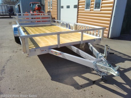 &lt;p&gt;&lt;span style=&quot;font-size: 14px; font-family: verdana, geneva, sans-serif;&quot;&gt;H&amp;amp;H&#39;s aluminum ATV utility trailer is a great all-around trailer. This trailer has aluminum rails, fold down rear ramp, and side ATV ramps. This trailer is 14&#39; long with a deck width of 82&quot;. This trailer has a single axle with a GVWR of 2990#. This trailer comes standard with the features listed below.&lt;/span&gt;&lt;/p&gt;
&lt;p&gt;&lt;span style=&quot;font-size: 14px; font-family: verdana, geneva, sans-serif;&quot;&gt;&lt;strong&gt;&lt;span style=&quot;color: #222222;&quot;&gt;Standard Features&amp;nbsp; &amp;nbsp; &amp;nbsp; &amp;nbsp; &amp;nbsp; &amp;nbsp; &amp;nbsp; &amp;nbsp; &amp;nbsp;&amp;nbsp;&lt;/span&gt;&lt;/strong&gt;&lt;strong&gt;&lt;span style=&quot;color: #222222;&quot;&gt;&amp;nbsp;&lt;/span&gt;&lt;/strong&gt;**Pictures above are not specific to an individual trailer**&lt;strong id=&quot;docs-internal-guid-fcb9afb5-7fff-15e7-2ce1-6074f923bef1&quot; style=&quot;font-weight: normal;&quot;&gt;&lt;/strong&gt;&lt;/span&gt;&lt;/p&gt;
&lt;ul&gt;
&lt;li dir=&quot;ltr&quot; style=&quot;line-height: 1.38;&quot;&gt;&lt;span style=&quot;font-size: 11pt; font-family: Verdana; color: #000000; background-color: transparent; font-weight: 400; font-style: normal; font-variant: normal; text-decoration: none; vertical-align: baseline; white-space: pre-wrap;&quot;&gt;3&quot;x 2&quot; Angle Aluminum Extrusion Frame&lt;/span&gt;&lt;/li&gt;
&lt;li dir=&quot;ltr&quot; style=&quot;line-height: 1.38;&quot;&gt;&lt;span style=&quot;font-size: 11pt; font-family: Verdana; color: #000000; background-color: transparent; font-weight: 400; font-style: normal; font-variant: normal; text-decoration: none; vertical-align: baseline; white-space: pre-wrap;&quot;&gt;Aluminum Angle Crossmembers - Single Axle Models&lt;/span&gt;&lt;/li&gt;
&lt;li dir=&quot;ltr&quot; style=&quot;line-height: 1.38;&quot;&gt;&lt;span style=&quot;font-size: 11pt; font-family: Verdana; color: #000000; background-color: transparent; font-weight: 400; font-style: normal; font-variant: normal; text-decoration: none; vertical-align: baseline; white-space: pre-wrap;&quot;&gt;Aluminum Channel Crossmembers - Tandem Axle Models&lt;/span&gt;&lt;/li&gt;
&lt;li dir=&quot;ltr&quot; style=&quot;line-height: 1.38;&quot;&gt;&lt;span style=&quot;font-size: 11pt; font-family: Verdana; color: #000000; background-color: transparent; font-weight: 400; font-style: normal; font-variant: normal; text-decoration: none; vertical-align: baseline; white-space: pre-wrap;&quot;&gt;Aluminum Extrusion Tube Uprights &amp;amp; 2&quot;x 2&quot; Top Rail&lt;/span&gt;&lt;/li&gt;
&lt;li dir=&quot;ltr&quot; style=&quot;line-height: 1.38;&quot;&gt;&lt;span style=&quot;font-size: 11pt; font-family: Verdana; color: #000000; background-color: transparent; font-weight: 400; font-style: normal; font-variant: normal; text-decoration: none; vertical-align: baseline; white-space: pre-wrap;&quot;&gt;(2) 3&quot;x 5&#39; ATV Ramp Side Conversions&lt;/span&gt;&lt;/li&gt;
&lt;li dir=&quot;ltr&quot; style=&quot;line-height: 1.38;&quot;&gt;&lt;span style=&quot;font-size: 11pt; font-family: Verdana; color: #000000; background-color: transparent; font-weight: 400; font-style: normal; font-variant: normal; text-decoration: none; vertical-align: baseline; white-space: pre-wrap;&quot;&gt;Aluminum Triple Tube Tongue&lt;/span&gt;&lt;/li&gt;
&lt;li dir=&quot;ltr&quot; style=&quot;line-height: 1.38;&quot;&gt;&lt;span style=&quot;font-size: 11pt; font-family: Verdana; color: #000000; background-color: transparent; font-weight: 400; font-style: normal; font-variant: normal; text-decoration: none; vertical-align: baseline; white-space: pre-wrap;&quot;&gt;Radius Fender with Backs&lt;/span&gt;&lt;/li&gt;
&lt;li dir=&quot;ltr&quot; style=&quot;line-height: 1.38;&quot;&gt;&lt;span style=&quot;font-size: 11pt; font-family: Verdana; color: #000000; background-color: transparent; font-weight: 400; font-style: normal; font-variant: normal; text-decoration: none; vertical-align: baseline; white-space: pre-wrap;&quot;&gt;15&quot; Aluminum Wheels&lt;/span&gt;&lt;/li&gt;
&lt;li dir=&quot;ltr&quot; style=&quot;line-height: 1.38;&quot;&gt;&lt;span style=&quot;font-size: 11pt; font-family: Verdana; color: #000000; background-color: transparent; font-weight: 400; font-style: normal; font-variant: normal; text-decoration: none; vertical-align: baseline; white-space: pre-wrap;&quot;&gt;Full DOT Compliant, LED Lighting&lt;/span&gt;&lt;/li&gt;
&lt;li dir=&quot;ltr&quot; style=&quot;line-height: 1.38;&quot;&gt;&lt;span style=&quot;font-size: 11pt; font-family: Verdana; color: #000000; background-color: transparent; font-weight: 400; font-style: normal; font-variant: normal; text-decoration: none; vertical-align: baseline; white-space: pre-wrap;&quot;&gt;Sealed Wiring Harness&lt;/span&gt;&lt;/li&gt;
&lt;li dir=&quot;ltr&quot; style=&quot;line-height: 1.38;&quot;&gt;&lt;span style=&quot;font-size: 11pt; font-family: Verdana; color: #000000; background-color: transparent; font-weight: 400; font-style: normal; font-variant: normal; text-decoration: none; vertical-align: baseline; white-space: pre-wrap;&quot;&gt;A-Frame Posi-Lock Coupler&lt;/span&gt;&lt;/li&gt;
&lt;li dir=&quot;ltr&quot; style=&quot;line-height: 1.38;&quot;&gt;&lt;span style=&quot;font-size: 11pt; font-family: Verdana; color: #000000; background-color: transparent; font-weight: 400; font-style: normal; font-variant: normal; text-decoration: none; vertical-align: baseline; white-space: pre-wrap;&quot;&gt;Dual Safety Chain &amp;amp; Hooks - DOT Approved&lt;/span&gt;&lt;/li&gt;
&lt;li dir=&quot;ltr&quot; style=&quot;line-height: 1.38;&quot;&gt;&lt;span style=&quot;font-size: 11pt; font-family: Verdana; color: #000000; background-color: transparent; font-weight: 400; font-style: normal; font-variant: normal; text-decoration: none; vertical-align: baseline; white-space: pre-wrap;&quot;&gt;Aluminum Stake Pockets&lt;/span&gt;&lt;/li&gt;
&lt;li dir=&quot;ltr&quot; style=&quot;line-height: 1.38;&quot;&gt;&lt;span style=&quot;font-size: 11pt; font-family: Verdana; color: #000000; background-color: transparent; font-weight: 400; font-style: normal; font-variant: normal; text-decoration: none; vertical-align: baseline; white-space: pre-wrap;&quot;&gt;2x8 Treated, #1 Grade Wood Deck&lt;/span&gt;&lt;/li&gt;
&lt;li dir=&quot;ltr&quot; style=&quot;line-height: 1.38;&quot;&gt;&lt;span style=&quot;font-size: 11pt; font-family: Verdana; color: #000000; background-color: transparent; font-weight: 400; font-style: normal; font-variant: normal; text-decoration: none; vertical-align: baseline; white-space: pre-wrap;&quot;&gt;Front &amp;amp; Rear Board End Caps&lt;/span&gt;&lt;/li&gt;
&lt;li dir=&quot;ltr&quot; style=&quot;line-height: 1.38;&quot;&gt;&lt;span style=&quot;font-size: 11pt; font-family: Verdana; color: #000000; background-color: transparent; font-weight: 400; font-style: normal; font-variant: normal; text-decoration: none; vertical-align: baseline; white-space: pre-wrap;&quot;&gt;54&quot; Rear Bi-Fold Gate (2200 lb Rated)&lt;/span&gt;&lt;/li&gt;
&lt;li dir=&quot;ltr&quot; style=&quot;line-height: 1.38;&quot;&gt;&lt;span style=&quot;font-family: Verdana;&quot;&gt;&lt;span style=&quot;font-size: 14.6667px; white-space: pre-wrap;&quot;&gt;Spare tire mount&lt;/span&gt;&lt;/span&gt;&lt;/li&gt;
&lt;li dir=&quot;ltr&quot; style=&quot;line-height: 1.38;&quot;&gt;&lt;span style=&quot;font-family: Verdana;&quot;&gt;&lt;span style=&quot;font-size: 14.6667px; white-space: pre-wrap;&quot;&gt;Enclosed wiring&lt;/span&gt;&lt;/span&gt;&lt;span style=&quot;font-family: Verdana;&quot;&gt;&lt;span style=&quot;font-size: 14.6667px; white-space: pre-wrap;&quot;&gt;&lt;br /&gt;&lt;br /&gt;Please call or email us anytime with any questions. Thank You Pine River Sales 218-879-8865 pineriversales@msn.com *Disclaimer: All inventory, prices, and configurations are subject to prior sale and availability. Prices exclude tax, title, tags, governmental fees, and any finance charges (if applicable). Unless otherwise stated separately in the trailer details, price does not include processing, administrative, closing or similar fees. All specifications and measurements are subject to change. Prices are subject to change without notice! Please call for current pricing! Trailer dimensions, weights, and measurements will vary due to manufacturing and production changes. Images attached within the post may vary from exact unit. Please verify actual measurements of any unit prior to purchasing it. NEO&lt;span style=&quot;color: #050505; font-family: &#39;Segoe UI Historic&#39;, &#39;Segoe UI&#39;, Helvetica, Arial, sans-serif; font-size: 15px; white-space: pre-wrap;&quot;&gt;, United, H&amp;amp;H, Lacrosse, Sure &lt;/span&gt;Trac&lt;span style=&quot;color: #050505; font-family: &#39;Segoe UI Historic&#39;, &#39;Segoe UI&#39;, Helvetica, Arial, sans-serif; font-size: 15px; white-space: pre-wrap;&quot;&gt;, &lt;/span&gt;Midsota&lt;span style=&quot;color: #050505; font-family: &#39;Segoe UI Historic&#39;, &#39;Segoe UI&#39;, Helvetica, Arial, sans-serif; font-size: 15px; white-space: pre-wrap;&quot;&gt;, &lt;/span&gt;MTI&lt;span style=&quot;color: #050505; font-family: &#39;Segoe UI Historic&#39;, &#39;Segoe UI&#39;, Helvetica, Arial, sans-serif; font-size: 15px; white-space: pre-wrap;&quot;&gt;, RC, &lt;/span&gt;Haulmark&lt;span style=&quot;color: #050505; font-family: &#39;Segoe UI Historic&#39;, &#39;Segoe UI&#39;, Helvetica, Arial, sans-serif; font-size: 15px; white-space: pre-wrap;&quot;&gt;, Wells Cargo trailers, Trailer, curt manufacturing, trailers for sale, used Cargo trailer, &lt;/span&gt;ATV&lt;span style=&quot;color: #050505; font-family: &#39;Segoe UI Historic&#39;, &#39;Segoe UI&#39;, Helvetica, Arial, sans-serif; font-size: 15px; white-space: pre-wrap;&quot;&gt; trailer, etc, walk behind mower, used enclosed cargo trailer, trailer axle, Ez hauler, Livestock Trailer, trailer for sale, Used Horse Trailer, Big &lt;/span&gt;tex&lt;span style=&quot;color: #050505; font-family: &#39;Segoe UI Historic&#39;, &#39;Segoe UI&#39;, Helvetica, Arial, sans-serif; font-size: 15px; white-space: pre-wrap;&quot;&gt;, &lt;/span&gt;Featherlite&lt;span style=&quot;color: #050505; font-family: &#39;Segoe UI Historic&#39;, &#39;Segoe UI&#39;, Helvetica, Arial, sans-serif; font-size: 15px; white-space: pre-wrap;&quot;&gt;, trailer light, Royal cargo, trailer rental, &lt;/span&gt;gooseneck&lt;span style=&quot;color: #050505; font-family: &#39;Segoe UI Historic&#39;, &#39;Segoe UI&#39;, Helvetica, Arial, sans-serif; font-size: 15px; white-space: pre-wrap;&quot;&gt; trailer, Utility trailer, &lt;/span&gt;american&lt;span style=&quot;color: #050505; font-family: &#39;Segoe UI Historic&#39;, &#39;Segoe UI&#39;, Helvetica, Arial, sans-serif; font-size: 15px; white-space: pre-wrap;&quot;&gt; hauler, used utility trailer, continental cargo, string trimmer, Horse trailer, used trailers, car trailers, &lt;/span&gt;ariens&lt;span style=&quot;color: #050505; font-family: &#39;Segoe UI Historic&#39;, &#39;Segoe UI&#39;, Helvetica, Arial, sans-serif; font-size: 15px; white-space: pre-wrap;&quot;&gt;, Motorcycle Trailer, trailers for sale, trophy, lawn mower, flatbed trailer, cargo trailers, &lt;/span&gt;Maxxd&lt;span style=&quot;color: #050505; font-family: &#39;Segoe UI Historic&#39;, &#39;Segoe UI&#39;, Helvetica, Arial, sans-serif; font-size: 15px; white-space: pre-wrap;&quot;&gt;, united, trailer for sale, Trailer hitch, Car hauler, high country, PJ, &lt;/span&gt;sundowner&lt;span style=&quot;color: #050505; font-family: &#39;Segoe UI Historic&#39;, &#39;Segoe UI&#39;, Helvetica, Arial, sans-serif; font-size: 15px; white-space: pre-wrap;&quot;&gt;, Elite, Stealth, big &lt;/span&gt;tex&lt;span style=&quot;color: #050505; font-family: &#39;Segoe UI Historic&#39;, &#39;Segoe UI&#39;, Helvetica, Arial, sans-serif; font-size: 15px; white-space: pre-wrap;&quot;&gt;, snowmobile trailer, &lt;/span&gt;Traxx&lt;span style=&quot;color: #050505; font-family: &#39;Segoe UI Historic&#39;, &#39;Segoe UI&#39;, Helvetica, Arial, sans-serif; font-size: 15px; white-space: pre-wrap;&quot;&gt;, trailers, trailer light, cargo trailer, Wells cargo, Trailer parts, gravely, enclosed trailer, equipment trailer, mid &lt;/span&gt;sota&lt;span style=&quot;color: #050505; font-family: &#39;Segoe UI Historic&#39;, &#39;Segoe UI&#39;, Helvetica, Arial, sans-serif; font-size: 15px; white-space: pre-wrap;&quot;&gt;, car trailers, &lt;/span&gt;ATC&lt;span style=&quot;color: #050505; font-family: &#39;Segoe UI Historic&#39;, &#39;Segoe UI&#39;, Helvetica, Arial, sans-serif; font-size: 15px; white-space: pre-wrap;&quot;&gt;, Stock Trailer, trailer sales, curt mfg, cargo trailers, Load Trail, used Dump, Log splitter, &lt;/span&gt;MTI&lt;span style=&quot;color: #050505; font-family: &#39;Segoe UI Historic&#39;, &#39;Segoe UI&#39;, Helvetica, Arial, sans-serif; font-size: 15px; white-space: pre-wrap;&quot;&gt;, Race car trailer, Car trailer,&lt;/span&gt;&lt;/span&gt;&lt;/span&gt;&lt;/li&gt;
&lt;/ul&gt;