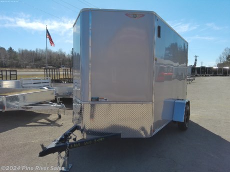 &lt;p&gt;&lt;span style=&quot;font-family: verdana, geneva, sans-serif; font-size: 14px;&quot;&gt;This is a 6 x 10 enclosed trailer with 6&#39; interior height, ramp door back opening, vents and more. It is silver in color. H&amp;amp;H&#39;s FT flat-top enclosed cargo trailers are great for safely hauling equipment. This trailer has a v-nose with a flat top.&amp;nbsp;&lt;/span&gt;&lt;/p&gt;
&lt;p&gt;&lt;span style=&quot;font-family: verdana, geneva, sans-serif; font-size: 14px;&quot;&gt;&lt;strong&gt;&lt;span style=&quot;color: #222222;&quot;&gt;Features&amp;nbsp; &amp;nbsp;&lt;/span&gt;&lt;/strong&gt;&lt;/span&gt;&lt;/p&gt;
&lt;p&gt;&lt;span style=&quot;font-family: verdana, geneva, sans-serif; font-size: 14px;&quot;&gt;&lt;strong&gt;&lt;span style=&quot;color: #222222;&quot;&gt;Wall Height Add 6&quot;&lt;/span&gt;&lt;/strong&gt;&lt;/span&gt;&lt;/p&gt;
&lt;p&gt;&lt;span style=&quot;font-family: verdana, geneva, sans-serif; font-size: 14px;&quot;&gt;&lt;strong&gt;&lt;span style=&quot;color: #222222;&quot;&gt;Side door 45&quot; Bar Latch&amp;nbsp; &amp;nbsp; &amp;nbsp; &amp;nbsp; &amp;nbsp; &amp;nbsp; &amp;nbsp; &lt;/span&gt;&lt;/strong&gt;&lt;strong&gt;&lt;span style=&quot;color: #222222;&quot;&gt;&amp;nbsp;&lt;/span&gt;&lt;/strong&gt;&lt;strong id=&quot;docs-internal-guid-abd5524b-7fff-9cb0-9258-bf9b3998bff9&quot; style=&quot;font-weight: normal;&quot;&gt;&lt;/strong&gt;&lt;/span&gt;&lt;/p&gt;
&lt;p&gt;Flat top v-nose&lt;/p&gt;
&lt;p&gt;Silver&lt;/p&gt;
&lt;p&gt;3K idler&lt;/p&gt;
&lt;p&gt;Rear ramp back door&lt;/p&gt;
&lt;p&gt;Vent, posi-vent flow through system&lt;/p&gt;
&lt;p&gt;UPG, tire black spoke&lt;/p&gt;
&lt;p&gt;&lt;span style=&quot;font-size: 14px; font-family: verdana, geneva, sans-serif; color: #000000; background-color: transparent; font-weight: 400; font-style: normal; font-variant: normal; text-decoration: none; vertical-align: baseline; white-space: pre-wrap;&quot;&gt;Please call or email with any questions. &lt;/span&gt;&lt;/p&gt;
&lt;p&gt;&lt;span style=&quot;font-size: 14px; font-family: verdana, geneva, sans-serif; color: #000000; background-color: transparent; font-weight: 400; font-style: normal; font-variant: normal; text-decoration: none; vertical-align: baseline; white-space: pre-wrap;&quot;&gt;Thank you,&lt;/span&gt;&lt;/p&gt;
&lt;p&gt;&lt;span style=&quot;font-size: 14px; font-family: verdana, geneva, sans-serif; color: #000000; background-color: transparent; font-weight: 400; font-style: normal; font-variant: normal; text-decoration: none; vertical-align: baseline; white-space: pre-wrap;&quot;&gt;Pine River Sales&lt;/span&gt;&lt;/p&gt;
&lt;p&gt;&lt;span style=&quot;font-size: 14px; font-family: verdana, geneva, sans-serif; color: #000000; background-color: transparent; font-weight: 400; font-style: normal; font-variant: normal; text-decoration: none; vertical-align: baseline; white-space: pre-wrap;&quot;&gt;(218) 879-8865&lt;/span&gt;&lt;/p&gt;
&lt;p&gt;&lt;span style=&quot;font-size: 14px; font-family: verdana, geneva, sans-serif; color: #000000; background-color: transparent; font-weight: 400; font-style: normal; font-variant: normal; text-decoration: none; vertical-align: baseline; white-space: pre-wrap;&quot;&gt;pineriversales@msn.com&lt;/span&gt;&lt;/p&gt;