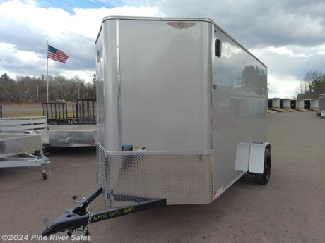&lt;p&gt;&lt;span style=&quot;font-family: verdana, geneva, sans-serif; font-size: 14px;&quot;&gt;This is a 6 x 12 enclosed trailer with 6&#39; 6&quot; interior height, rear ramp door, vents and more. It is silver in color. H&amp;amp;H&#39;s FT flat-top enclosed cargo trailers are great for safely hauling equipment. This trailer has a v-nose with a flat top.&amp;nbsp;&lt;/span&gt;&lt;/p&gt;
&lt;p&gt;&lt;span style=&quot;font-family: verdana, geneva, sans-serif; font-size: 14px;&quot;&gt;&lt;strong&gt;&lt;span style=&quot;color: #222222;&quot;&gt;Features&amp;nbsp; &amp;nbsp; &amp;nbsp; &amp;nbsp; &amp;nbsp; &amp;nbsp; &amp;nbsp; &amp;nbsp; &amp;nbsp; &lt;/span&gt;&lt;/strong&gt;&lt;strong&gt;&lt;span style=&quot;color: #222222;&quot;&gt;&amp;nbsp;&lt;/span&gt;&lt;/strong&gt;&lt;strong id=&quot;docs-internal-guid-abd5524b-7fff-9cb0-9258-bf9b3998bff9&quot; style=&quot;font-weight: normal;&quot;&gt;&lt;/strong&gt;&lt;/span&gt;&lt;/p&gt;
&lt;p&gt;&lt;span style=&quot;font-family: verdana, geneva, sans-serif; font-size: 14px;&quot;&gt;Flat top v-nose 3k Idler&lt;/span&gt;&lt;/p&gt;
&lt;p&gt;&lt;span style=&quot;font-family: verdana, geneva, sans-serif; font-size: 14px;&quot;&gt;Wall Height 6&quot; 6&quot;&lt;/span&gt;&lt;/p&gt;
&lt;p&gt;&lt;span style=&quot;font-family: verdana, geneva, sans-serif; font-size: 14px;&quot;&gt;Silver&lt;/span&gt;&lt;/p&gt;
&lt;p&gt;&lt;span style=&quot;font-family: verdana, geneva, sans-serif; font-size: 14px;&quot;&gt;Vent, posi-vent flow through system&lt;/span&gt;&lt;/p&gt;
&lt;p&gt;&lt;span style=&quot;font-family: verdana, geneva, sans-serif; font-size: 14px;&quot;&gt;Side Door 45&quot; Bar Latch&lt;/span&gt;&lt;/p&gt;
&lt;p&gt;&lt;span style=&quot;font-family: verdana, geneva, sans-serif; font-size: 14px;&quot;&gt;UPG, tire black spoke&lt;/span&gt;&lt;/p&gt;
&lt;p&gt;&lt;span style=&quot;font-size: 14px; font-family: verdana, geneva, sans-serif; color: #000000; background-color: transparent; font-weight: 400; font-style: normal; font-variant: normal; text-decoration: none; vertical-align: baseline; white-space: pre-wrap;&quot;&gt;Please call or email with any questions. &lt;/span&gt;&lt;/p&gt;
&lt;p&gt;&lt;span style=&quot;font-size: 14px; font-family: verdana, geneva, sans-serif; color: #000000; background-color: transparent; font-weight: 400; font-style: normal; font-variant: normal; text-decoration: none; vertical-align: baseline; white-space: pre-wrap;&quot;&gt;Thank you,&lt;/span&gt;&lt;/p&gt;
&lt;p&gt;&lt;span style=&quot;font-size: 14px; font-family: verdana, geneva, sans-serif; color: #000000; background-color: transparent; font-weight: 400; font-style: normal; font-variant: normal; text-decoration: none; vertical-align: baseline; white-space: pre-wrap;&quot;&gt;Pine River Sales&lt;/span&gt;&lt;/p&gt;
&lt;p&gt;&lt;span style=&quot;font-size: 14px; font-family: verdana, geneva, sans-serif; color: #000000; background-color: transparent; font-weight: 400; font-style: normal; font-variant: normal; text-decoration: none; vertical-align: baseline; white-space: pre-wrap;&quot;&gt;(218) 879-8865&lt;/span&gt;&lt;/p&gt;
&lt;p&gt;&lt;span style=&quot;font-size: 14px; font-family: verdana, geneva, sans-serif; color: #000000; background-color: transparent; font-weight: 400; font-style: normal; font-variant: normal; text-decoration: none; vertical-align: baseline; white-space: pre-wrap;&quot;&gt;pineriversales@msn.com&lt;/span&gt;&lt;/p&gt;