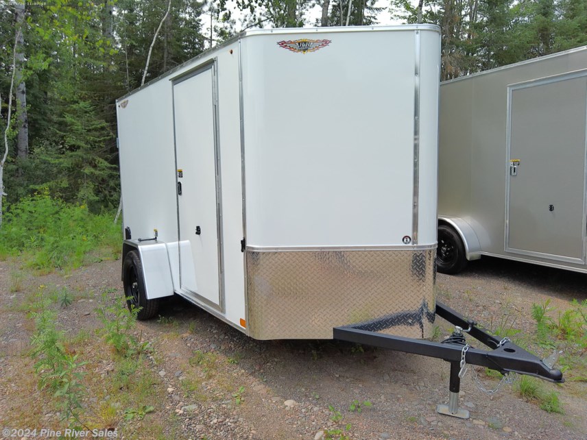 New 2023 H&H 6 x 10 Flat-Top Enclosed Cargo Trailer White available in Cloquet, Minnesota