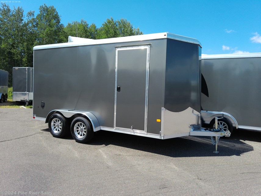 New 2024 Neo Trailers NAVR 7 x 14 Enclosed Aluminum Trailer Silver available in Cloquet, Minnesota