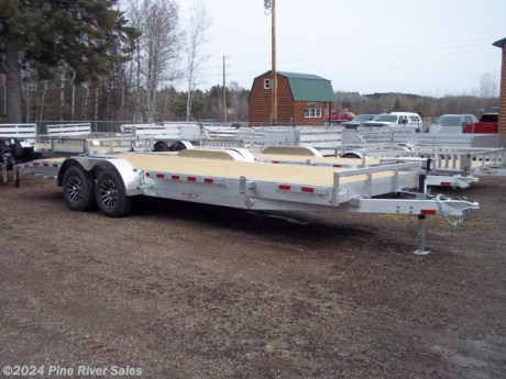 &lt;p&gt;&lt;span style=&quot;font-family: verdana, geneva, sans-serif; font-size: 14px;&quot;&gt;H&amp;amp;H&#39;s aluminum carhauler is a great lightweight option for hauling vehicles. This trailer is available with&amp;nbsp; 5200# axles with GVWR&#39;s &lt;/span&gt;&lt;span style=&quot;font-family: verdana, geneva, sans-serif; font-size: 14px;&quot;&gt;&amp;nbsp;9990lbs. This trailer has a front rubrail, rear ramps, and 2&#39; beavertail. Available lengths range from 16&#39;+2&#39; to 22&#39;+2&#39; with a width of 82&#39;. The standard features along with some available options are listed below.&lt;/span&gt;&lt;/p&gt;
&lt;p&gt;&lt;span style=&quot;font-family: verdana, geneva, sans-serif; font-size: 14px;&quot;&gt;&lt;strong&gt;&lt;span style=&quot;color: #222222;&quot;&gt;Standard Features&amp;nbsp; &amp;nbsp; &amp;nbsp; &amp;nbsp; &amp;nbsp; &amp;nbsp; &amp;nbsp; &amp;nbsp; &amp;nbsp;&amp;nbsp;&lt;/span&gt;&lt;/strong&gt;&lt;strong&gt;&lt;span style=&quot;color: #222222;&quot;&gt;&amp;nbsp;&lt;/span&gt;&lt;/strong&gt;**Pictures above are not specific to an individual trailer**&lt;strong id=&quot;docs-internal-guid-d7a9db78-7fff-18a9-299c-9d539d2a1e55&quot; style=&quot;font-weight: normal;&quot;&gt;&lt;br&gt;&lt;/strong&gt;&lt;/span&gt;&lt;/p&gt;
&lt;ul&gt;
&lt;li dir=&quot;ltr&quot; style=&quot;line-height: 1.38;&quot;&gt;&lt;span style=&quot;font-size: 14px; font-family: verdana, geneva, sans-serif; color: #000000; background-color: transparent; font-weight: 400; font-style: normal; font-variant: normal; text-decoration: none; vertical-align: baseline; white-space: pre-wrap;&quot;&gt;Aluminum Channel Frame, Crossmembers &amp;amp; Tongue&lt;/span&gt;&lt;/li&gt;
&lt;li dir=&quot;ltr&quot; style=&quot;line-height: 1.38;&quot;&gt;&lt;span style=&quot;font-size: 14px; font-family: verdana, geneva, sans-serif; color: #000000; background-color: transparent; font-weight: 400; font-style: normal; font-variant: normal; text-decoration: none; vertical-align: baseline; white-space: pre-wrap;&quot;&gt;A-Frame Posi-lock Coupler &amp;amp; Dual Safety Chains&lt;/span&gt;&lt;/li&gt;
&lt;li dir=&quot;ltr&quot; style=&quot;line-height: 1.38;&quot;&gt;&lt;span style=&quot;font-size: 14px; font-family: verdana, geneva, sans-serif; color: #000000; background-color: transparent; font-weight: 400; font-style: normal; font-variant: normal; text-decoration: none; vertical-align: baseline; white-space: pre-wrap;&quot;&gt;Set-Back Jack&lt;/span&gt;&lt;/li&gt;
&lt;li dir=&quot;ltr&quot; style=&quot;line-height: 1.38;&quot;&gt;&lt;span style=&quot;font-size: 14px; font-family: verdana, geneva, sans-serif; color: #000000; background-color: transparent; font-weight: 400; font-style: normal; font-variant: normal; text-decoration: none; vertical-align: baseline; white-space: pre-wrap;&quot;&gt;Treated #1 Grade Wood Deck - front and rear end caps&lt;/span&gt;&lt;/li&gt;
&lt;li dir=&quot;ltr&quot; style=&quot;line-height: 1.38;&quot;&gt;&lt;span style=&quot;font-size: 14px; font-family: verdana, geneva, sans-serif; color: #000000; background-color: transparent; font-weight: 400; font-style: normal; font-variant: normal; text-decoration: none; vertical-align: baseline; white-space: pre-wrap;&quot;&gt;DOT Compliant, LED Lighting&lt;/span&gt;&lt;/li&gt;
&lt;li dir=&quot;ltr&quot; style=&quot;line-height: 1.38;&quot;&gt;&lt;span style=&quot;font-size: 14px; font-family: verdana, geneva, sans-serif; color: #000000; background-color: transparent; font-weight: 400; font-style: normal; font-variant: normal; text-decoration: none; vertical-align: baseline; white-space: pre-wrap;&quot;&gt;Sealed Wiring Harness&lt;/span&gt;&lt;/li&gt;
&lt;li dir=&quot;ltr&quot; style=&quot;line-height: 1.38;&quot;&gt;&lt;span style=&quot;font-size: 14px; font-family: verdana, geneva, sans-serif; color: #000000; background-color: transparent; font-weight: 400; font-style: normal; font-variant: normal; text-decoration: none; vertical-align: baseline; white-space: pre-wrap;&quot;&gt;Removable Teardrop Aluminum Fenders&lt;/span&gt;&lt;/li&gt;
&lt;li dir=&quot;ltr&quot; style=&quot;line-height: 1.38;&quot;&gt;&lt;span style=&quot;font-size: 14px; font-family: verdana, geneva, sans-serif; color: #000000; background-color: transparent; font-weight: 400; font-style: normal; font-variant: normal; text-decoration: none; vertical-align: baseline; white-space: pre-wrap;&quot;&gt;Leaf Spring Brake Axles &amp;amp; EZ Lube Hubs&lt;/span&gt;&lt;/li&gt;
&lt;li dir=&quot;ltr&quot; style=&quot;line-height: 1.38;&quot;&gt;&lt;span style=&quot;font-size: 14px; font-family: verdana, geneva, sans-serif; color: #000000; background-color: transparent; font-weight: 400; font-style: normal; font-variant: normal; text-decoration: none; vertical-align: baseline; white-space: pre-wrap;&quot;&gt;Radial Tires on Aluminum Wheels&lt;/span&gt;&lt;/li&gt;
&lt;li dir=&quot;ltr&quot; style=&quot;line-height: 1.38;&quot;&gt;&lt;span style=&quot;font-size: 14px; font-family: verdana, geneva, sans-serif; color: #000000; background-color: transparent; font-weight: 400; font-style: normal; font-variant: normal; text-decoration: none; vertical-align: baseline; white-space: pre-wrap;&quot;&gt;2&amp;rsquo; Aluminum Extruded Dovetail&lt;/span&gt;&lt;/li&gt;
&lt;li dir=&quot;ltr&quot; style=&quot;line-height: 1.38;&quot;&gt;&lt;span style=&quot;font-size: 14px; font-family: verdana, geneva, sans-serif; color: #000000; background-color: transparent; font-weight: 400; font-style: normal; font-variant: normal; text-decoration: none; vertical-align: baseline; white-space: pre-wrap;&quot;&gt;3&amp;ldquo;&amp;times; 5&amp;rsquo; Ramps in Lockable Carrier (4320 lb Load Rating)&lt;/span&gt;&lt;/li&gt;
&lt;li dir=&quot;ltr&quot; style=&quot;line-height: 1.38;&quot;&gt;&lt;span style=&quot;font-size: 14px; font-family: verdana, geneva, sans-serif; color: #000000; background-color: transparent; font-weight: 400; font-style: normal; font-variant: normal; text-decoration: none; vertical-align: baseline; white-space: pre-wrap;&quot;&gt;Stake Pockets &amp;amp; Rub Rail&lt;/span&gt;&lt;/li&gt;
&lt;li dir=&quot;ltr&quot; style=&quot;line-height: 1.38;&quot;&gt;&lt;span style=&quot;font-size: 14px; font-family: verdana, geneva, sans-serif; color: #000000; background-color: transparent; font-weight: 400; font-style: normal; font-variant: normal; text-decoration: none; vertical-align: baseline; white-space: pre-wrap;&quot;&gt;Bulkhead&lt;/span&gt;&lt;/li&gt;
&lt;/ul&gt;
&lt;p&gt;&lt;span style=&quot;font-family: verdana, geneva, sans-serif; font-size: 14px;&quot;&gt;&lt;strong&gt;&lt;span style=&quot;color: #000000; background-color: transparent; font-style: normal; font-variant: normal; text-decoration: none; vertical-align: baseline; white-space: pre-wrap;&quot;&gt;Available Features&lt;/span&gt;&lt;/strong&gt;&lt;/span&gt;&lt;/p&gt;
&lt;ul&gt;
&lt;li&gt;&lt;span style=&quot;font-size: 14px; font-family: verdana, geneva, sans-serif; color: #000000; background-color: transparent; font-weight: 400; font-style: normal; font-variant: normal; text-decoration: none; vertical-align: baseline; white-space: pre-wrap;&quot;&gt;Spare Tire Mount&lt;/span&gt;&lt;/li&gt;
&lt;li dir=&quot;ltr&quot; style=&quot;line-height: 1.38;&quot;&gt;&amp;nbsp;&lt;/li&gt;
&lt;li dir=&quot;ltr&quot; style=&quot;line-height: 1.38;&quot;&gt;&amp;nbsp;&lt;/li&gt;
&lt;li dir=&quot;ltr&quot; style=&quot;line-height: 1.38;&quot;&gt;&amp;nbsp;&lt;/li&gt;
&lt;li dir=&quot;ltr&quot; style=&quot;line-height: 1.38;&quot;&gt;&amp;nbsp;&lt;/li&gt;
&lt;li dir=&quot;ltr&quot; style=&quot;line-height: 1.38;&quot;&gt;&amp;nbsp;&lt;/li&gt;
&lt;/ul&gt;