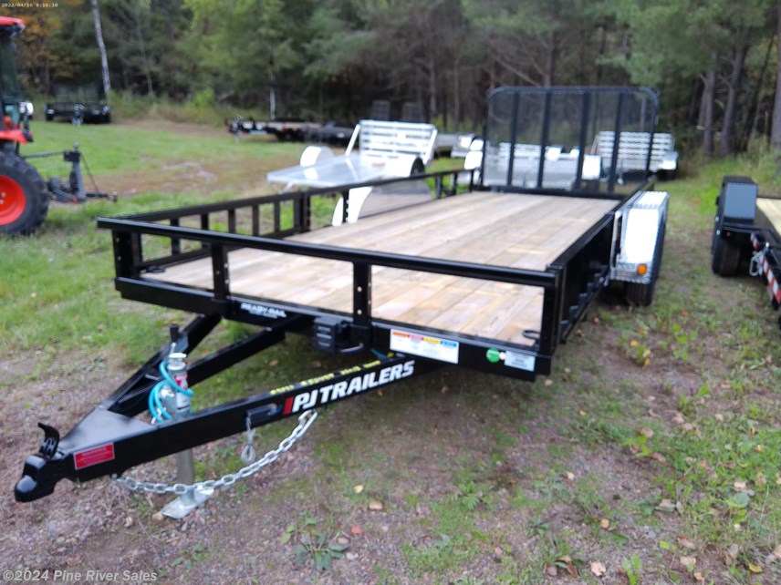 New 2024 PJ Trailers 83&quot; x 18 UT  Tandem Axle Utility Trailer (UL) available in Cloquet, Minnesota