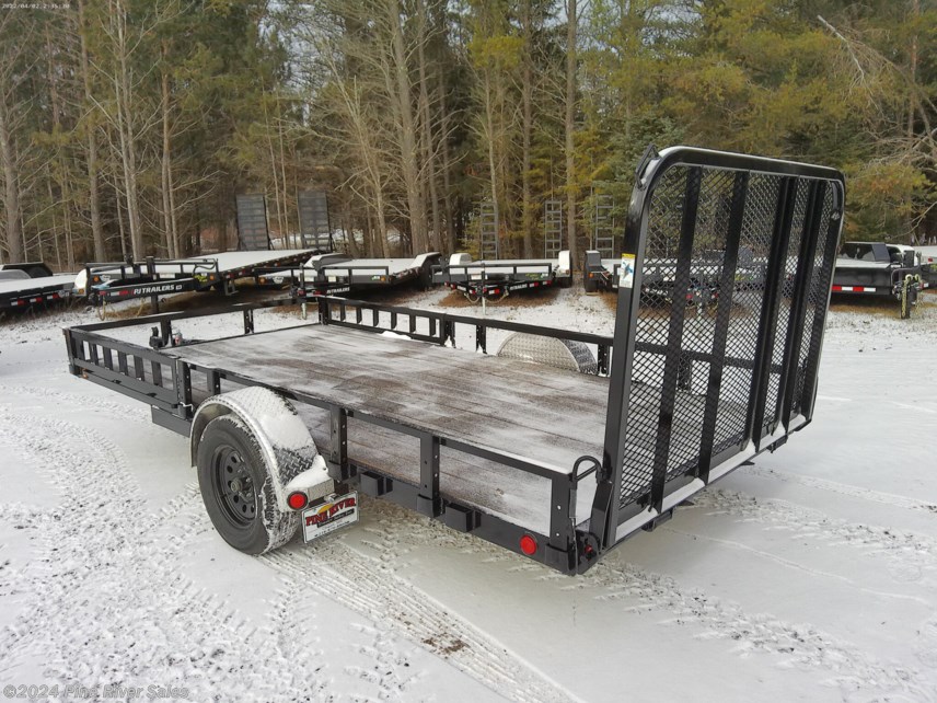 New 2023 PJ Trailers 83&quot; x 14 Single Axle Utility Trailer (U8) available in Cloquet, Minnesota