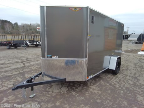 &lt;p&gt;&lt;span style=&quot;font-family: verdana, geneva, sans-serif; font-size: 14px;&quot;&gt;This is a 6 x 12 enclosed trailer with 6&#39; interior height, rear ramp door, vents and more. It is charcoal in color. H&amp;amp;H&#39;s FT flat-top enclosed cargo trailers are great for safely hauling equipment. This trailer has a v-nose with a flat top.&amp;nbsp;&lt;/span&gt;&lt;/p&gt;
&lt;p&gt;&lt;span style=&quot;font-family: verdana, geneva, sans-serif; font-size: 14px;&quot;&gt;&lt;strong&gt;&lt;span style=&quot;color: #222222;&quot;&gt;Features&amp;nbsp; &amp;nbsp; &amp;nbsp; &amp;nbsp; &amp;nbsp; &amp;nbsp; &amp;nbsp; &amp;nbsp; &amp;nbsp; &lt;/span&gt;&lt;/strong&gt;&lt;strong&gt;&lt;span style=&quot;color: #222222;&quot;&gt;&amp;nbsp;&lt;/span&gt;&lt;/strong&gt;&lt;strong id=&quot;docs-internal-guid-abd5524b-7fff-9cb0-9258-bf9b3998bff9&quot; style=&quot;font-weight: normal;&quot;&gt;&lt;/strong&gt;&lt;/span&gt;&lt;/p&gt;
&lt;p&gt;&lt;span style=&quot;font-family: verdana, geneva, sans-serif; font-size: 14px;&quot;&gt;Flat top v-nose&lt;/span&gt;&lt;/p&gt;
&lt;p&gt;&lt;span style=&quot;font-family: verdana, geneva, sans-serif; font-size: 14px;&quot;&gt;Charcoal&lt;/span&gt;&lt;/p&gt;
&lt;p&gt;&lt;span style=&quot;font-family: verdana, geneva, sans-serif; font-size: 14px;&quot;&gt;Vent, posi-vent flow throuh system&lt;/span&gt;&lt;/p&gt;
&lt;p&gt;&lt;span style=&quot;font-family: verdana, geneva, sans-serif; font-size: 14px;&quot;&gt;UPG, tire black spoke&lt;/span&gt;&lt;/p&gt;
&lt;p&gt;&lt;span style=&quot;font-size: 14px; font-family: verdana, geneva, sans-serif; color: #000000; background-color: transparent; font-weight: 400; font-style: normal; font-variant: normal; text-decoration: none; vertical-align: baseline; white-space: pre-wrap;&quot;&gt;Please call or email with any questions. &lt;/span&gt;&lt;/p&gt;
&lt;p&gt;&lt;span style=&quot;font-size: 14px; font-family: verdana, geneva, sans-serif; color: #000000; background-color: transparent; font-weight: 400; font-style: normal; font-variant: normal; text-decoration: none; vertical-align: baseline; white-space: pre-wrap;&quot;&gt;Thank you,&lt;/span&gt;&lt;/p&gt;
&lt;p&gt;&lt;span style=&quot;font-size: 14px; font-family: verdana, geneva, sans-serif; color: #000000; background-color: transparent; font-weight: 400; font-style: normal; font-variant: normal; text-decoration: none; vertical-align: baseline; white-space: pre-wrap;&quot;&gt;Pine River Sales&lt;/span&gt;&lt;/p&gt;
&lt;p&gt;&lt;span style=&quot;font-size: 14px; font-family: verdana, geneva, sans-serif; color: #000000; background-color: transparent; font-weight: 400; font-style: normal; font-variant: normal; text-decoration: none; vertical-align: baseline; white-space: pre-wrap;&quot;&gt;(218) 879-8865&lt;/span&gt;&lt;/p&gt;
&lt;p&gt;&lt;span style=&quot;font-size: 14px; font-family: verdana, geneva, sans-serif; color: #000000; background-color: transparent; font-weight: 400; font-style: normal; font-variant: normal; text-decoration: none; vertical-align: baseline; white-space: pre-wrap;&quot;&gt;pineriversales@msn.com&lt;/span&gt;&lt;/p&gt;