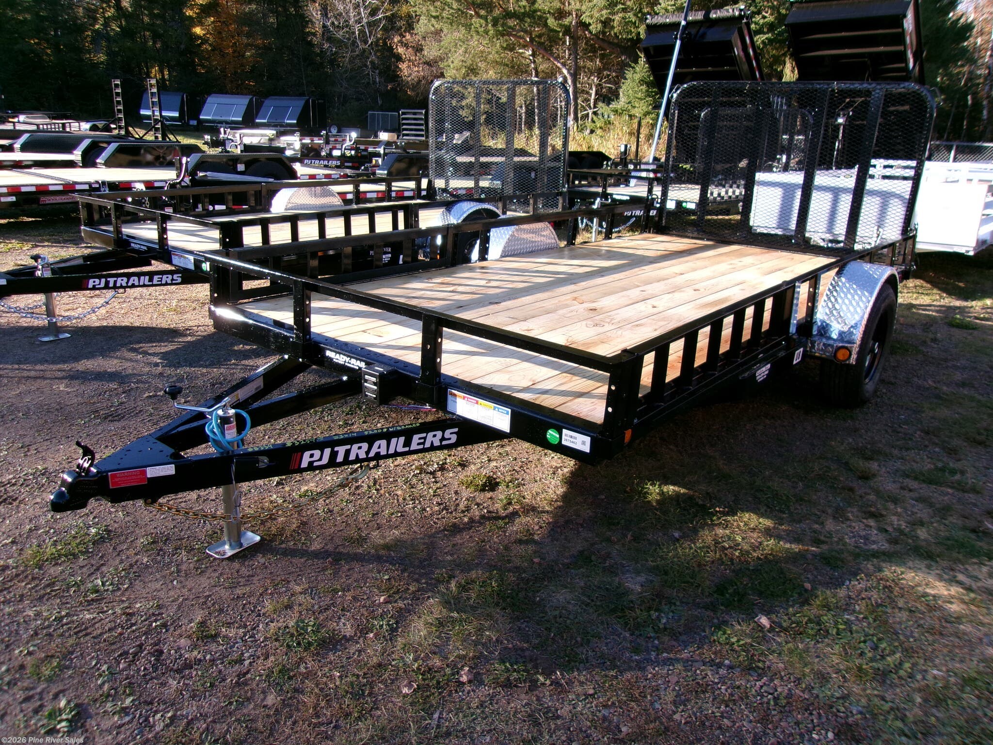 2025 PJ Trailers 83" x 14 (U8) 4995# Single Axle Utility Trailer