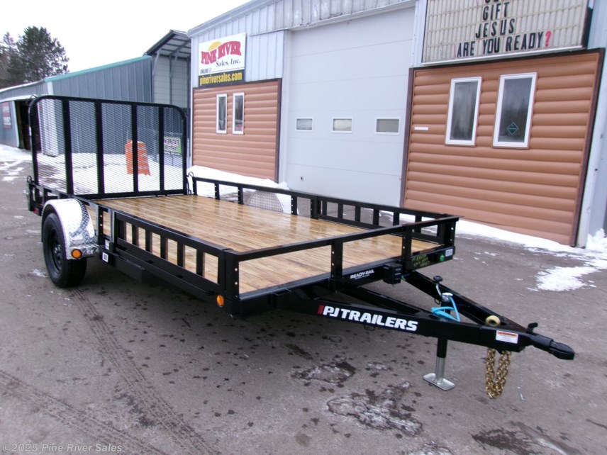 New 2025 PJ Trailers 83&quot; x 14 3500# Single Axle Utility Trailer available in Cloquet, Minnesota