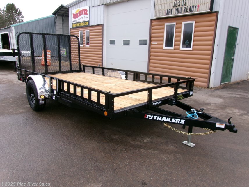 New 2025 PJ Trailers 83&quot; x 14  (U8) 4995# Single Axle Utility Trailer available in Cloquet, Minnesota