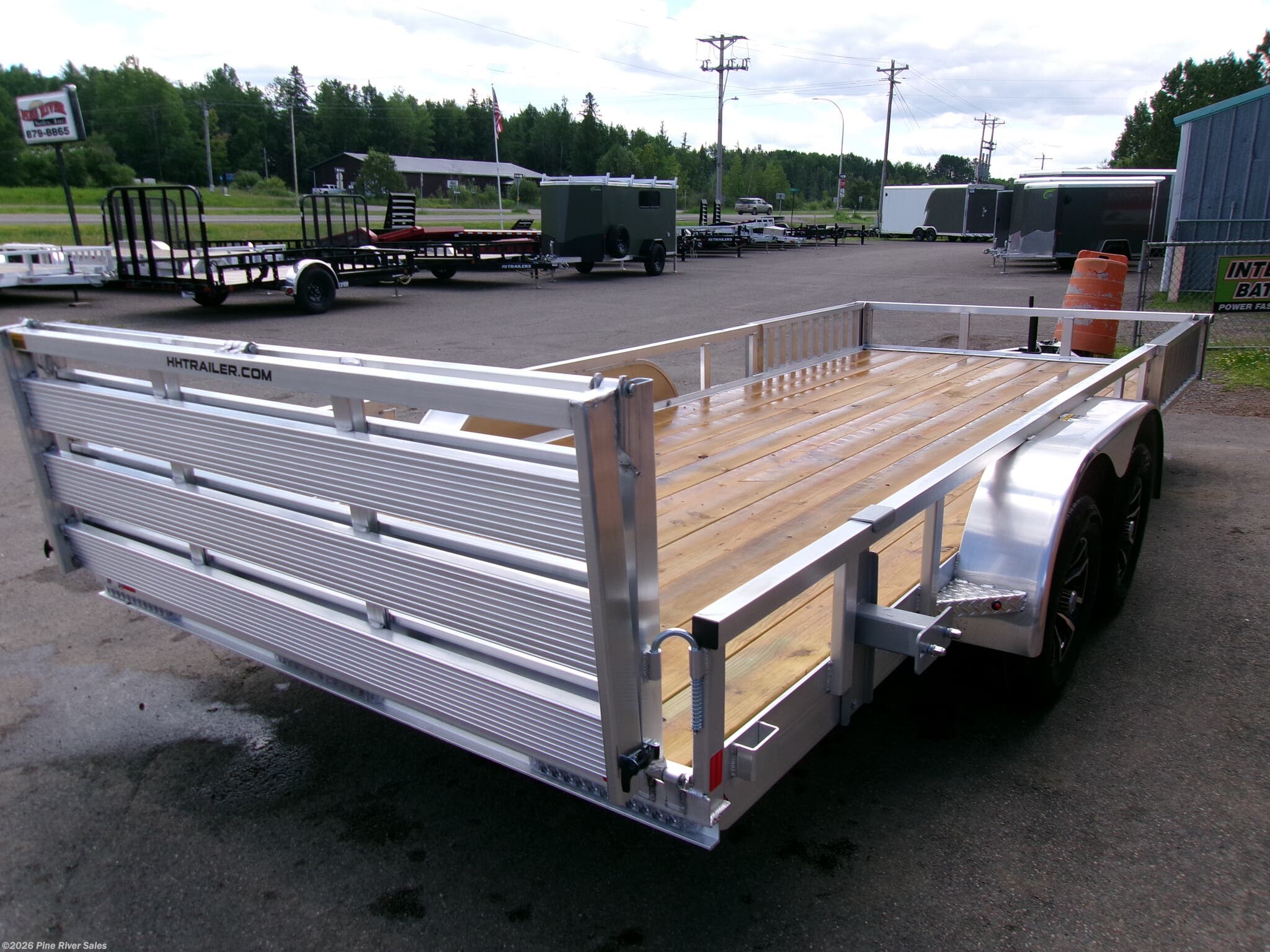 2025 18' Alum 7k ATV UT Wood Deck by H&H from Pine River Sales in Cloquet, Minnesota