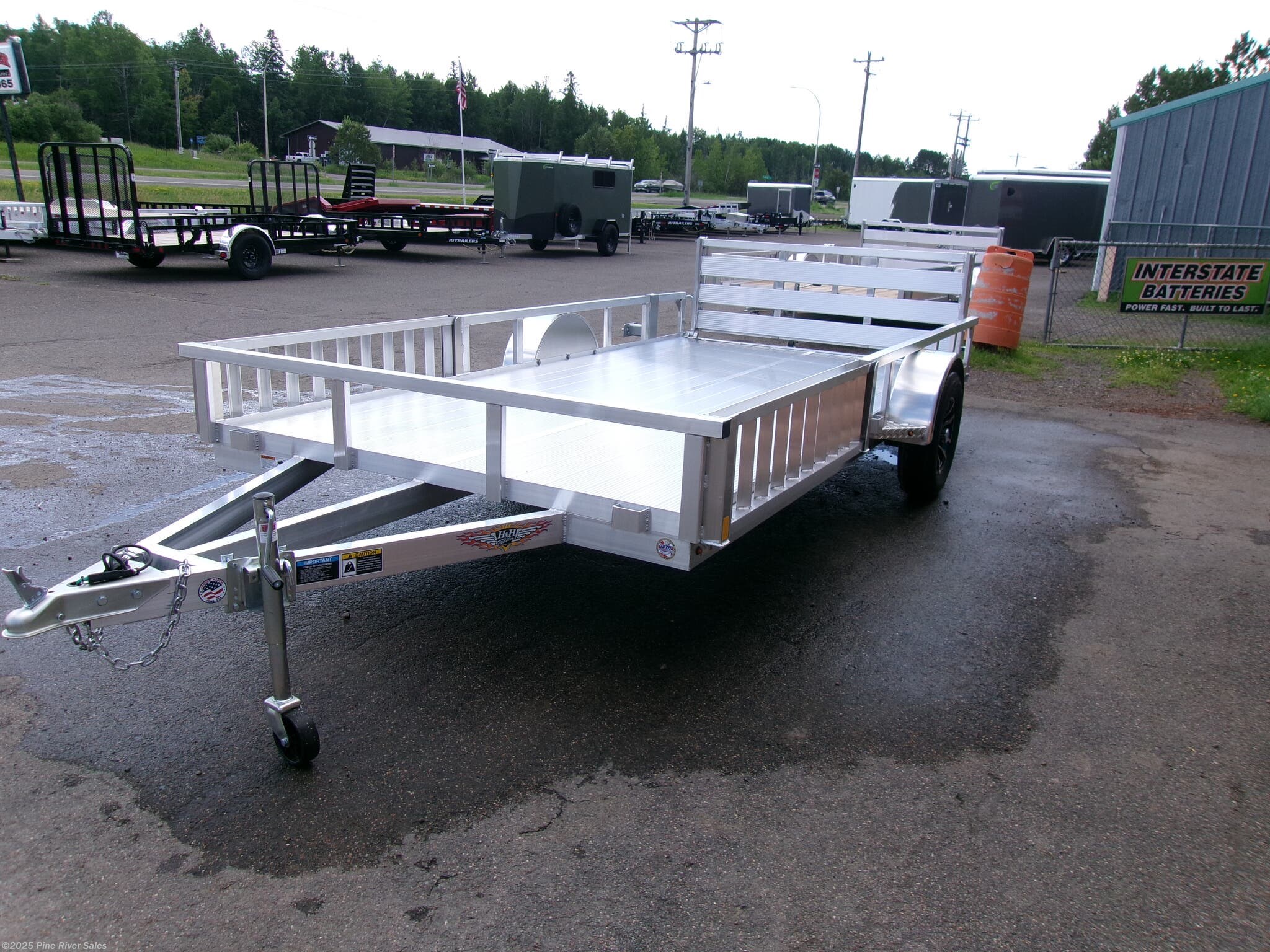 2025 H&H 82x14 All Alum GVWR 3K Rail Side