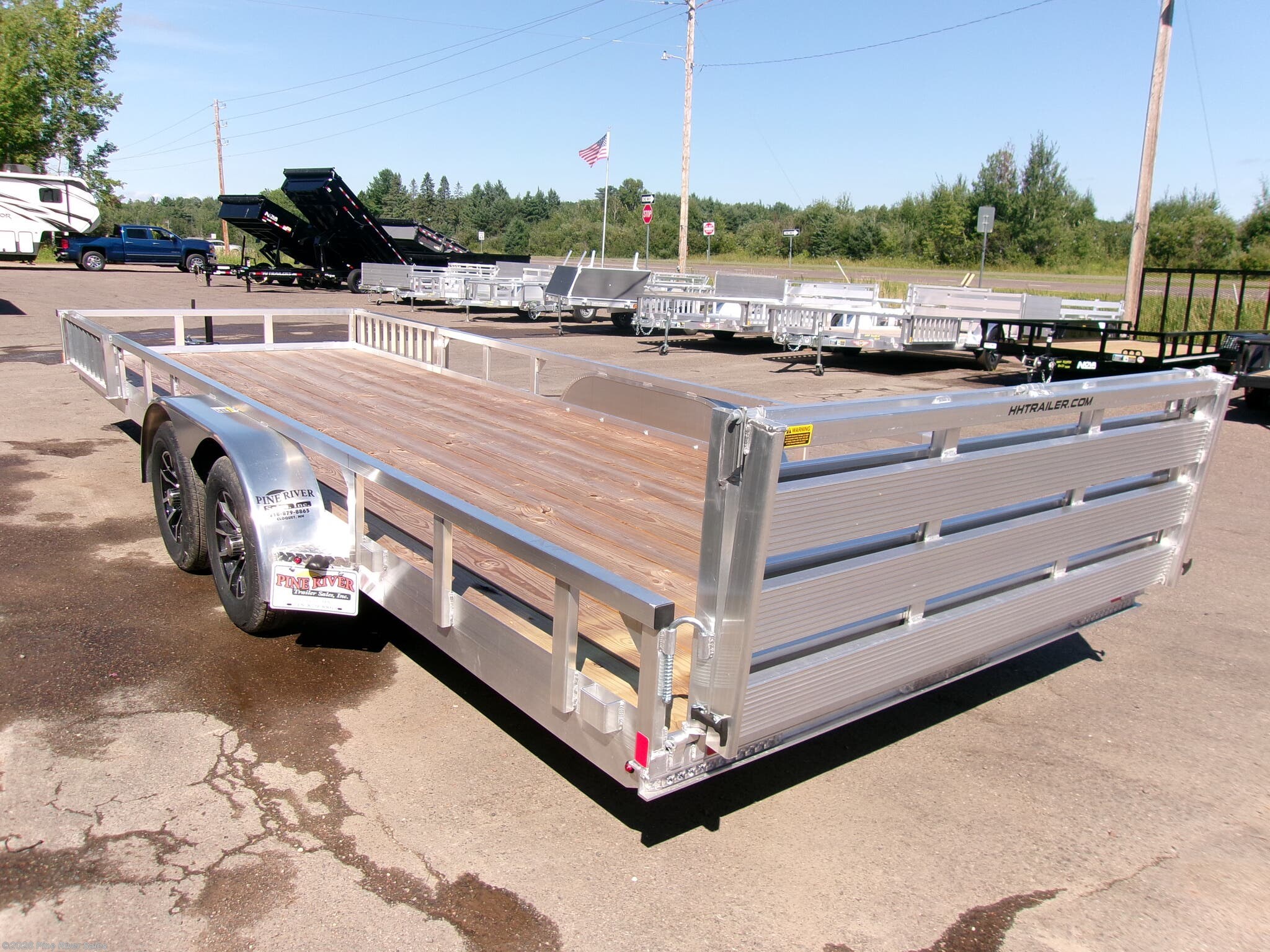 2025 82x22  Alum. ATV Utility Trailer GVWR 7000# by H&H from Pine River Sales in Cloquet, Minnesota