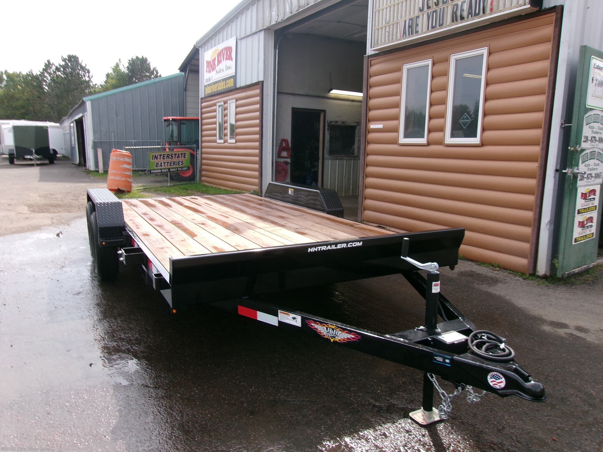 2025 H&H  Carhauler 7k GVWR 82x16+2 - New Car Hauler Trailer for sale by Pine River Sales in Cloquet, Minnesota