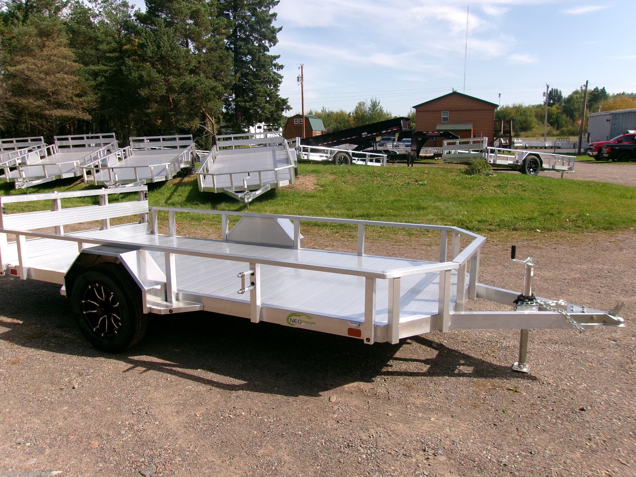 2026 Neo Trailers Alum 6x12 Flat Bed  3k - New Utility Trailer for sale by Pine River Sales in Cloquet, Minnesota