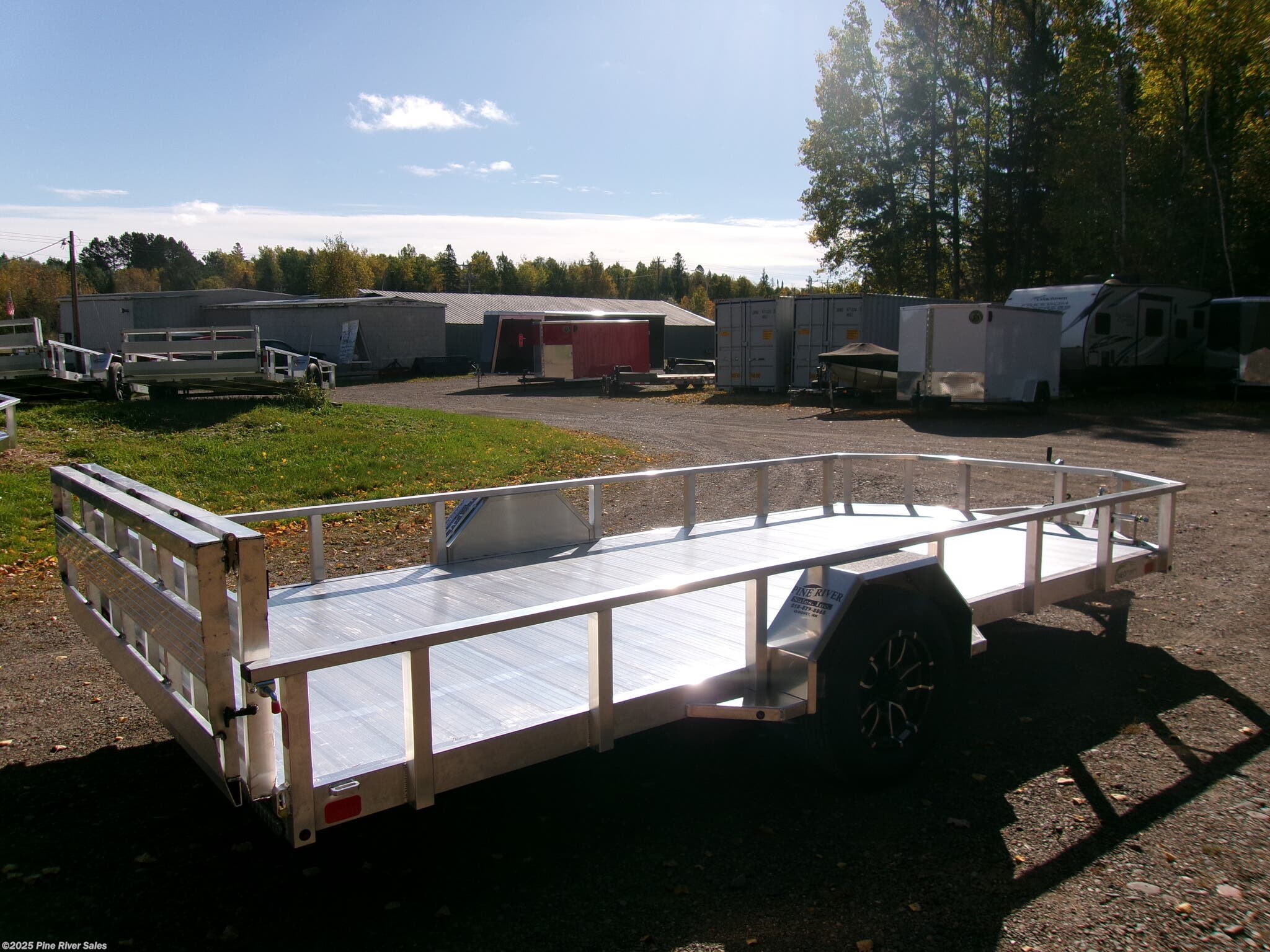 New 2026 Neo Trailers Alum 7x14 Flat Bed  3k GVWR available in Cloquet, Minnesota