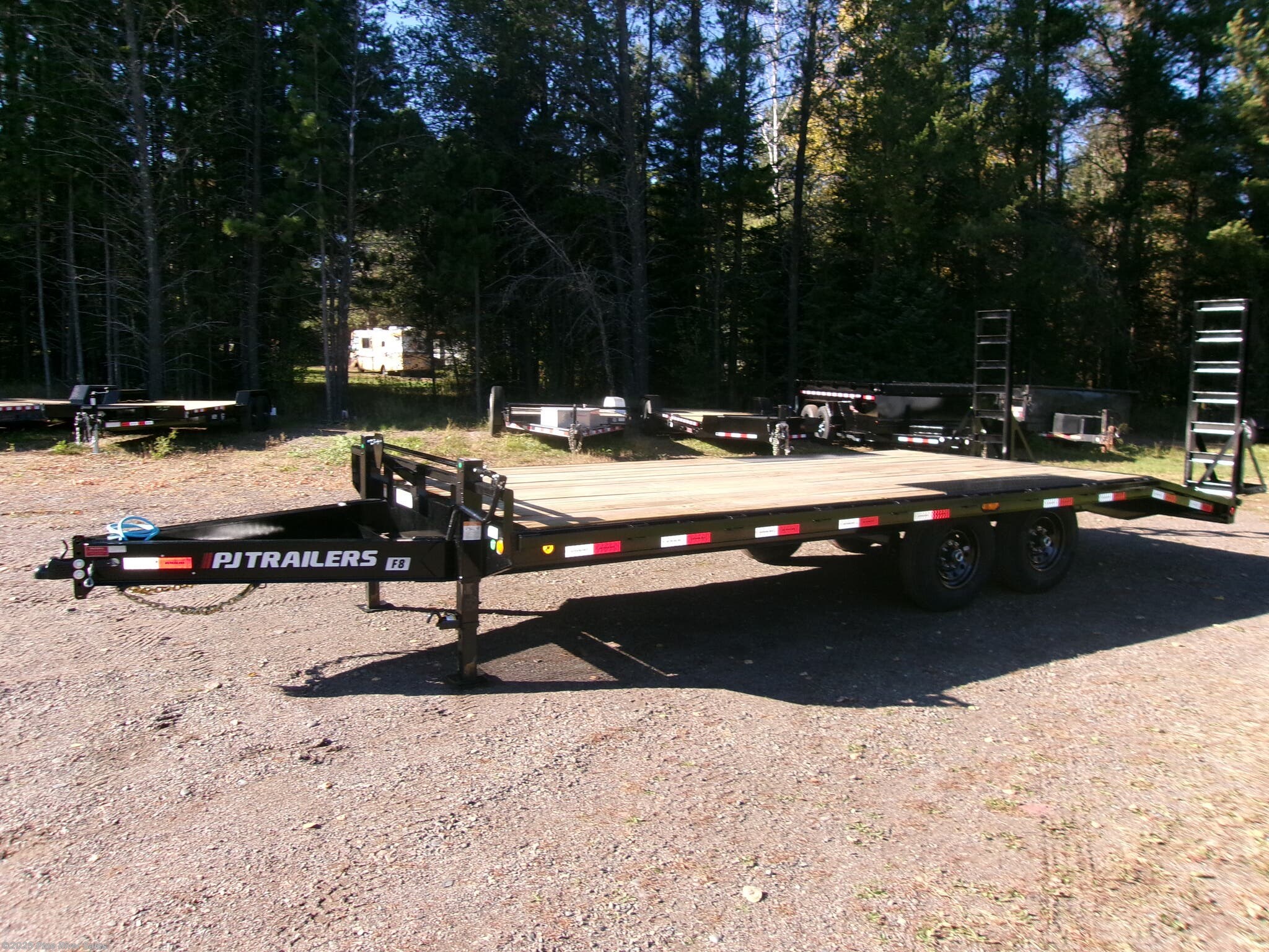 2025 PJ Trailers F8  PJ 20&apos; F8 Deckover 14K - New Deckover/Flat Deck Trailer for sale by Pine River Sales in Cloquet, Minnesota