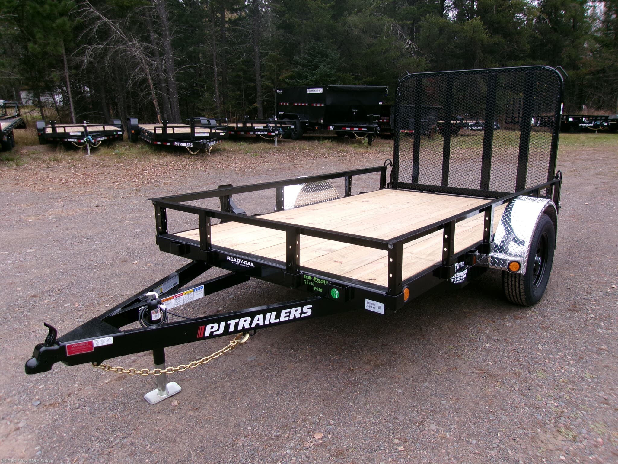New 2025 PJ Trailers 77x10 Utility GVWR 3k available in Cloquet, Minnesota
