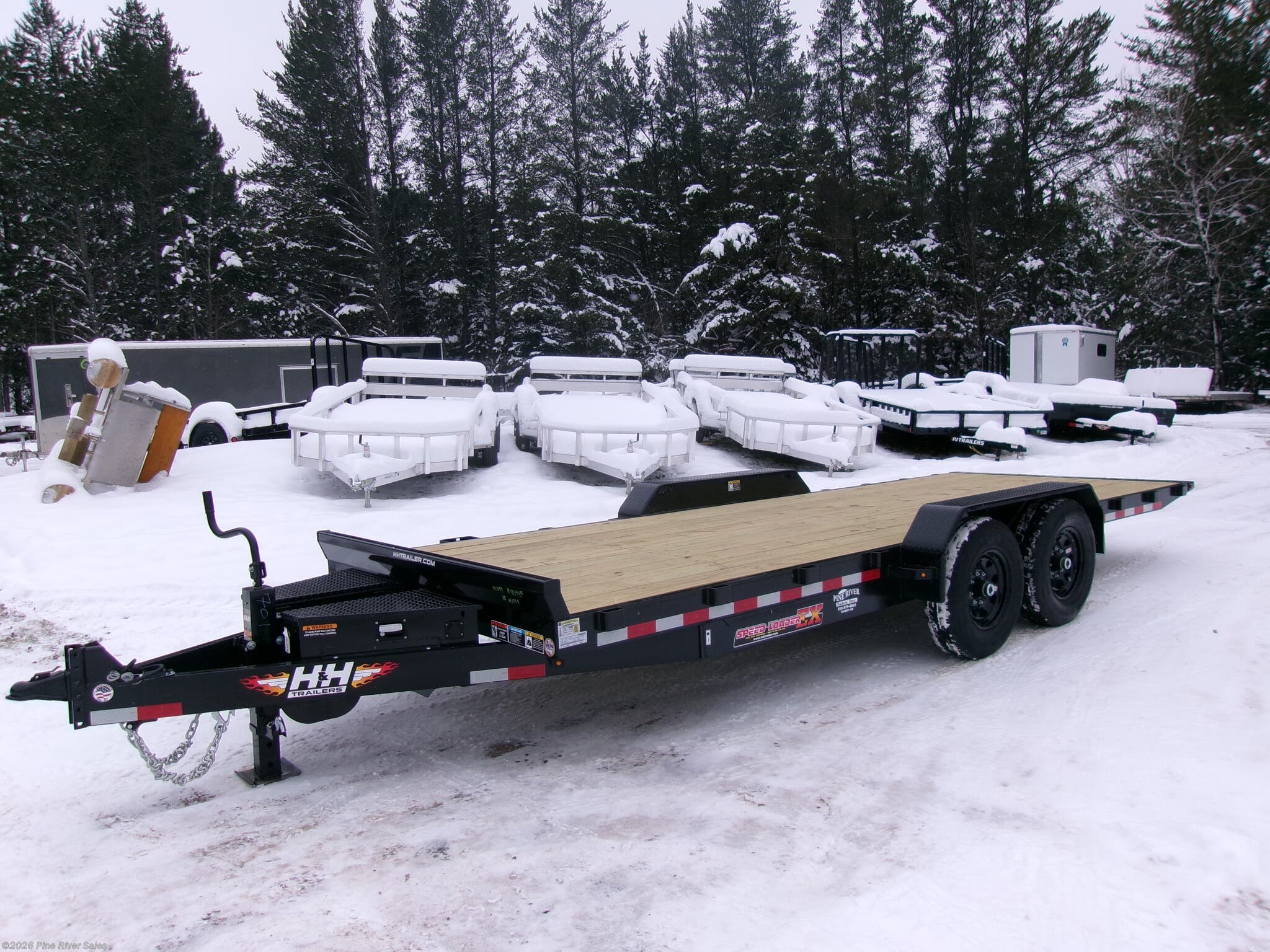 New 2026 H&H 82"x20' Steel  Electric Tilt LowPro Speed 14K GVWR available in Cloquet, Minnesota