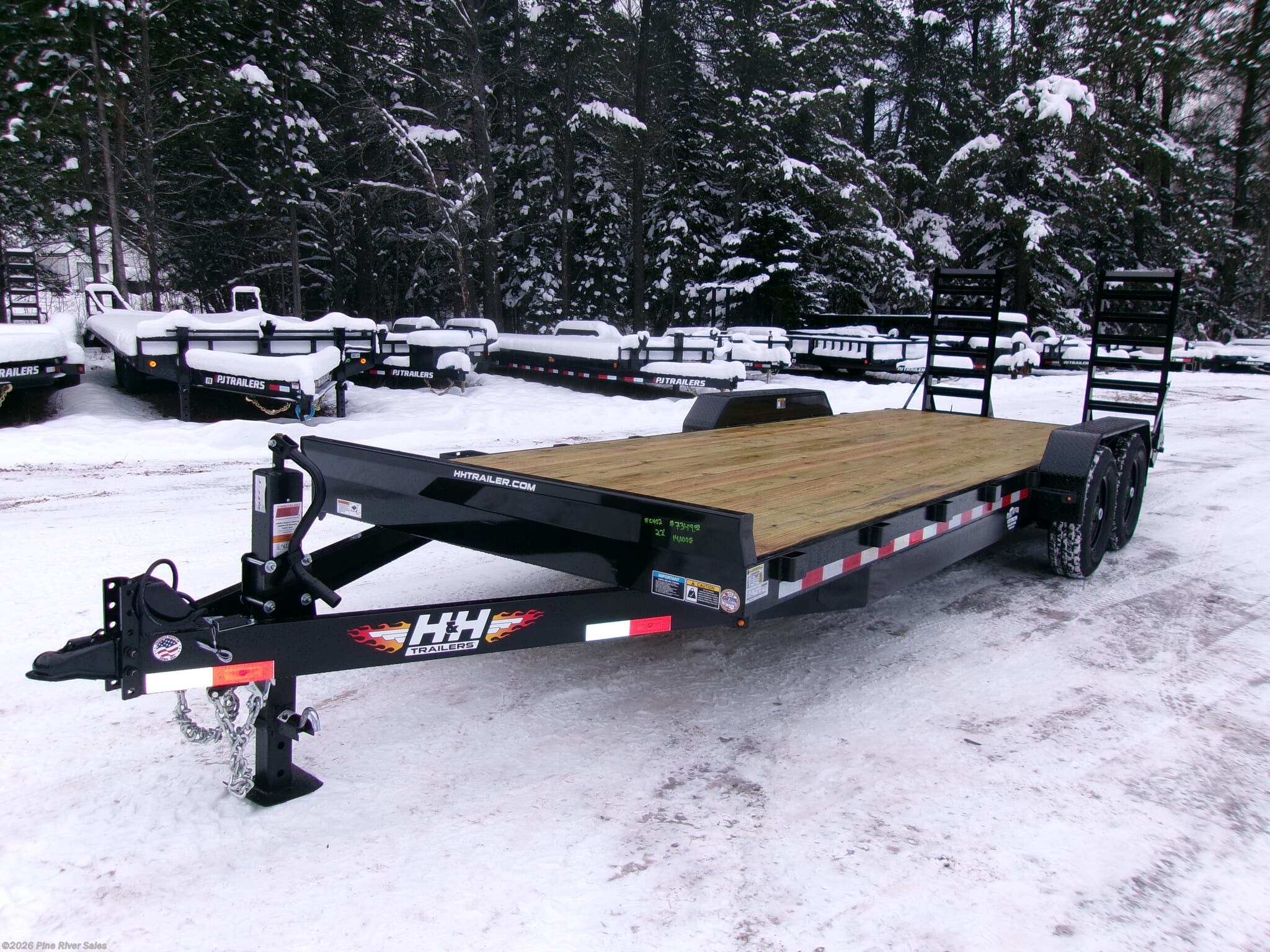 2026 H8222IL-140  H&amp;H 82x20+2  Steel 14K GVWR by H&H from Pine River Sales in Cloquet, Minnesota