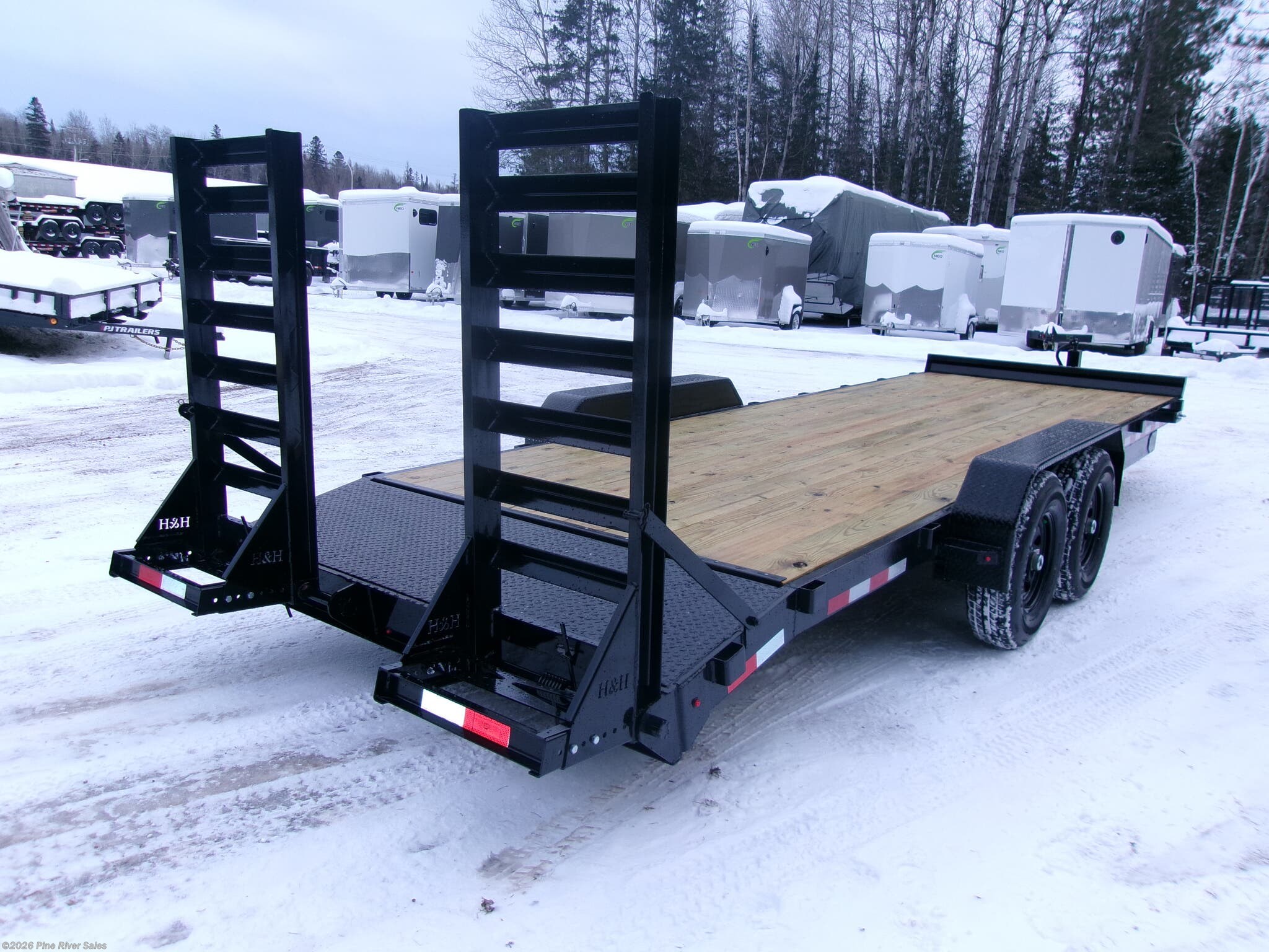2026 H&H H8222IL-140  H&amp;H 82x20+2  Steel 14K GVWR - New Equipment Trailer for sale by Pine River Sales in Cloquet, Minnesota