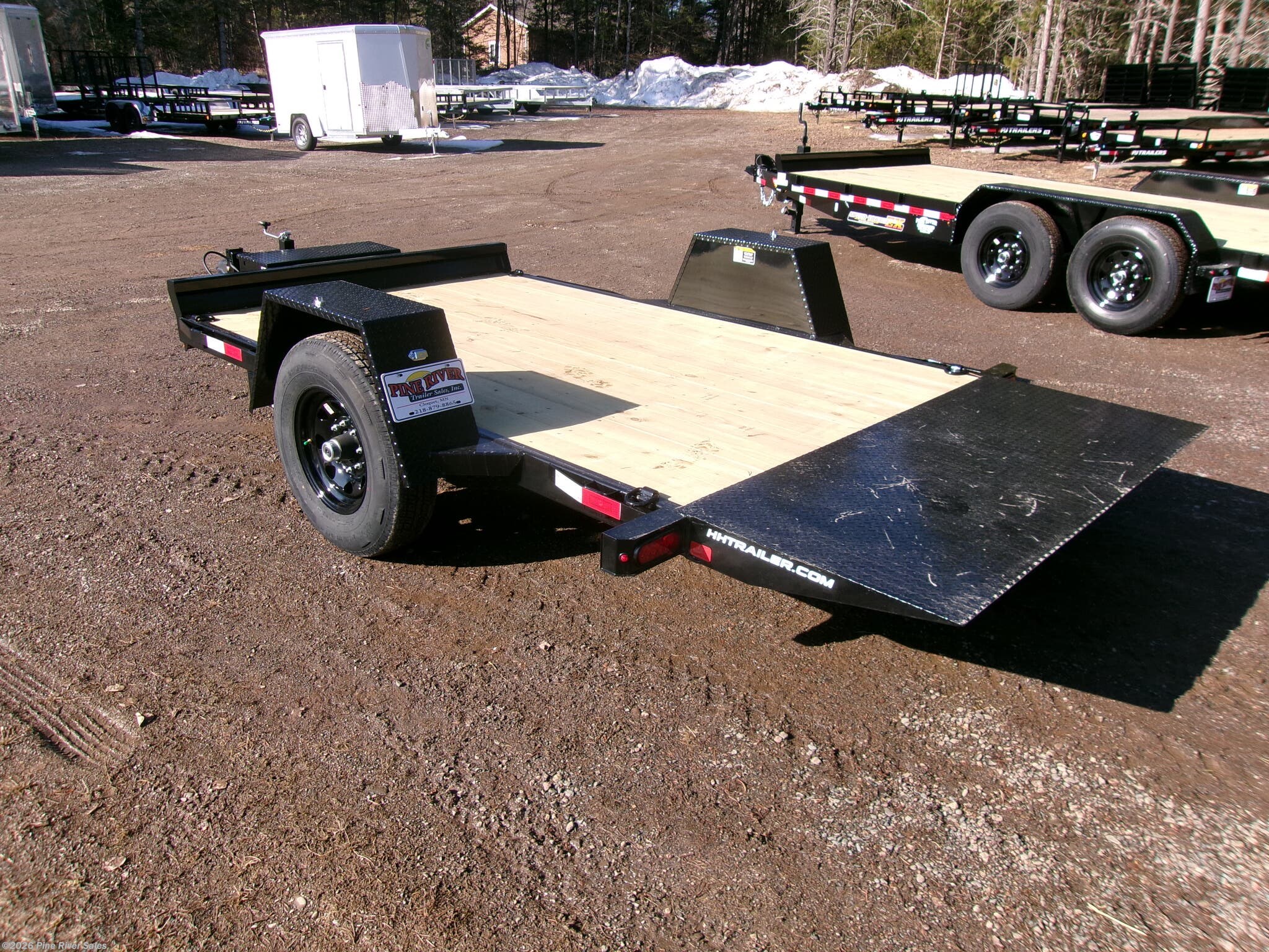 2026 H&H 78"x12' SINGLE AXLE GRAVITY TILT EQUIP, 7.8K GVWR