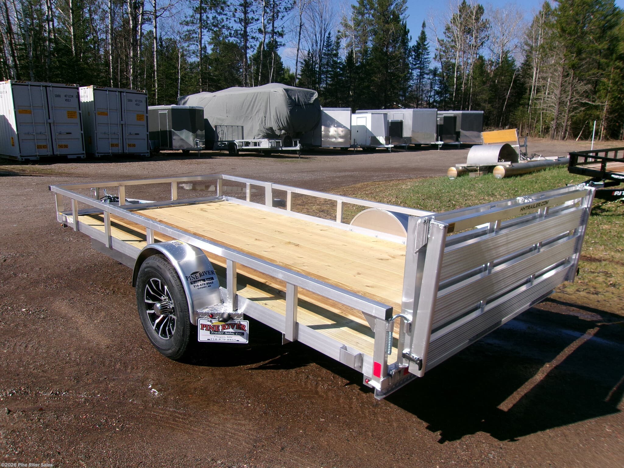 2026 H&H 82x14 Alum 5k GVWR Rail Side - New Utility Trailer for sale by Pine River Sales in Cloquet, Minnesota