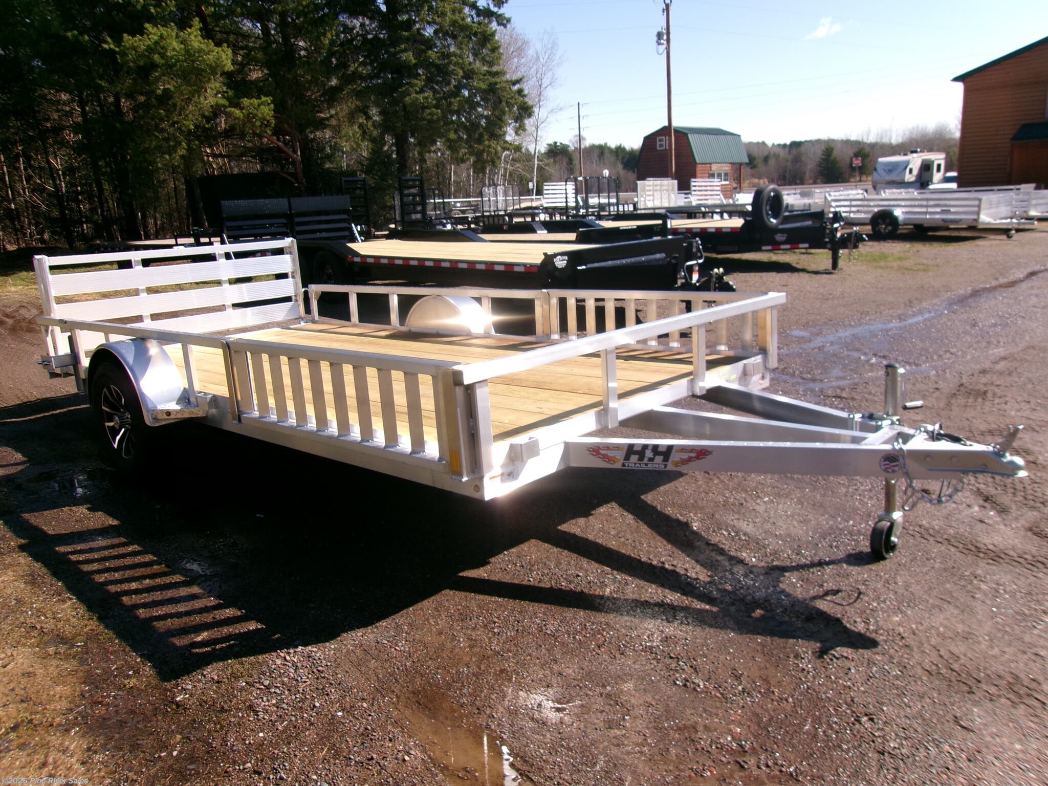 2026 H&H 82x14  Alum 3K GVWR Rail Side