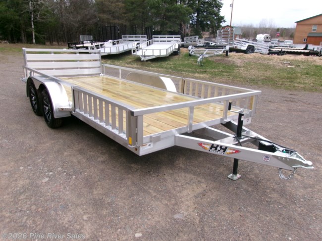 2026 H&H 82x16 Alum 7K Wood deck Rail Side