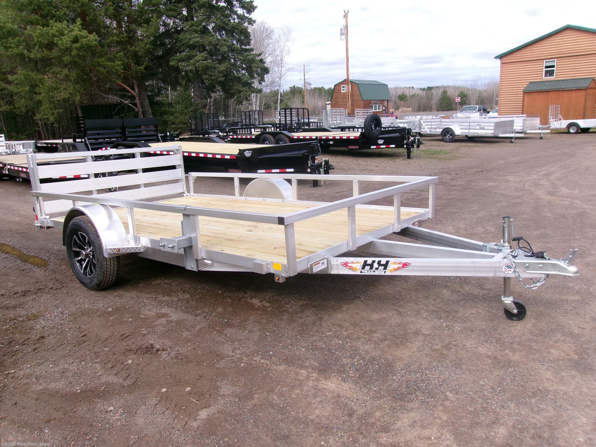2026 H&H 12' Alum  3k ATV Utility Wood Deck  UPGRADES