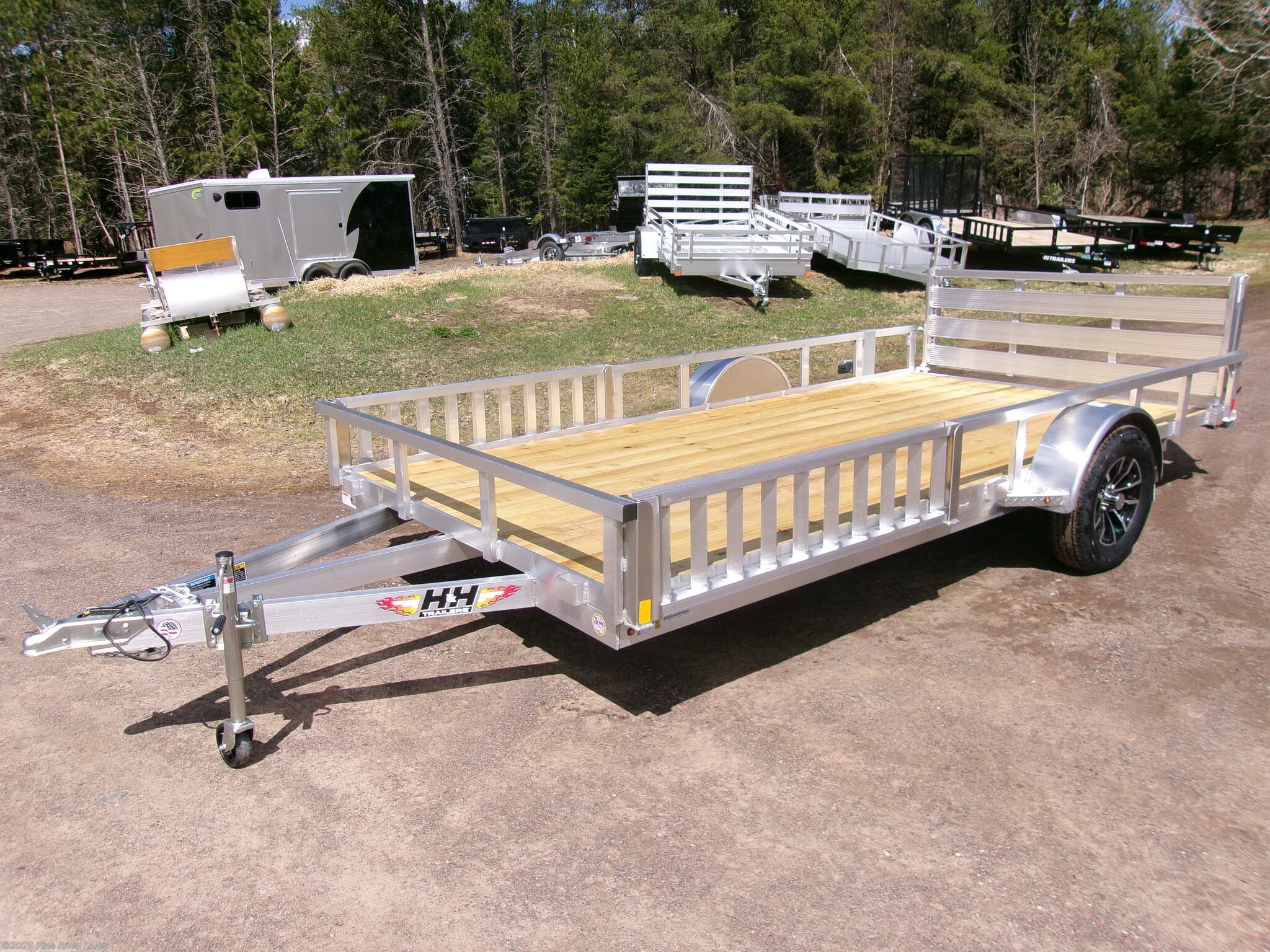 2026 H&H 14' Alum  3k ATV Utility Wood Deck  UPGRADES