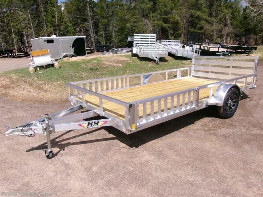 New 2026 H&H 14' Alum 3k ATV Utility Wood Deck UPGRADES available in Cloquet, Minnesota