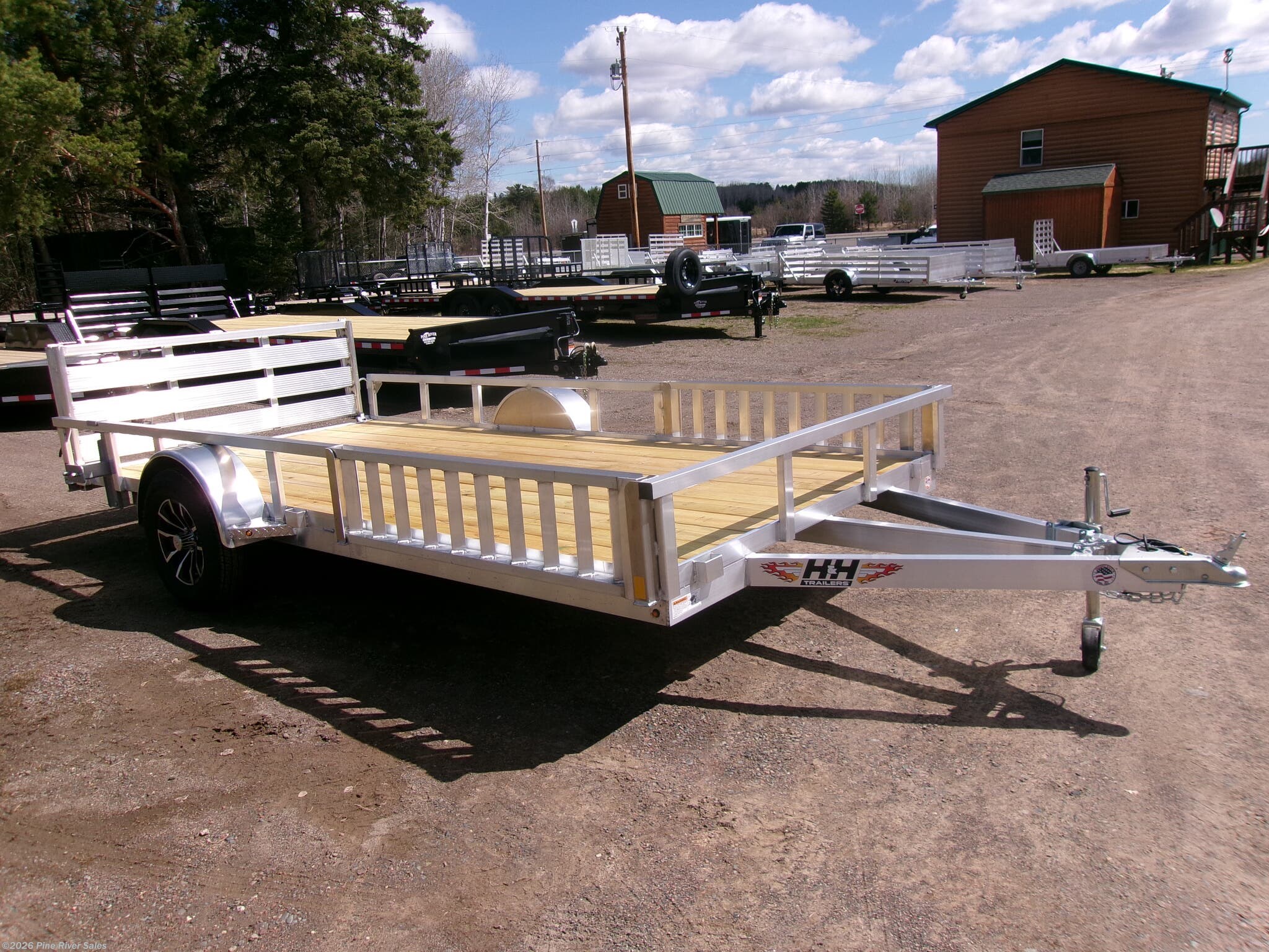 2026 H&H 14' Alum  3k ATV Utility Wood Deck  UPGRADES - New Utility Trailer for sale by Pine River Sales in Cloquet, Minnesota